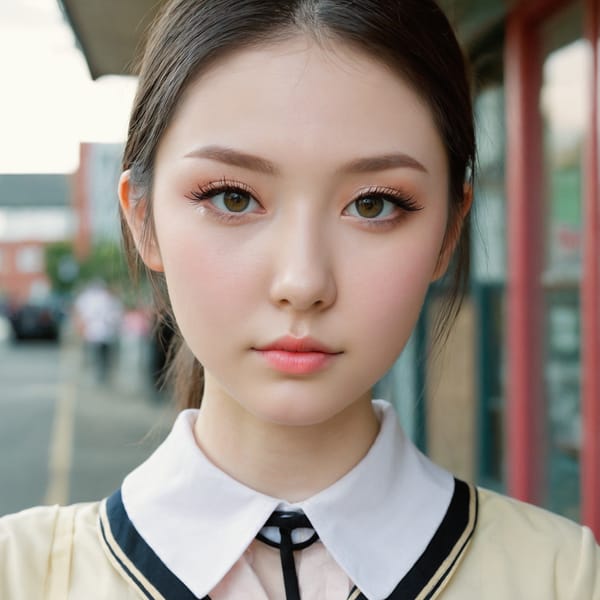 Tags: 21872187, SDXL
{"3": {"inputs": {"seed": 607754267043414, "steps": 32, "cfg": 6.31, "sampler_name": "dpmpp_2m", "scheduler": "karras", "denoise": 1.0, "model": ["27", 0], "positive": ["6", 0], "negative": ["7", 0], "latent_image": ["5", 0]}, "class_type": "KSampler"}, "4": {"inputs": {"ckpt_name": "juggernautxl.safetensors"}, "class_type": "CheckpointLoaderSimple"}, "5": {"inputs": {"width": 1024, "height": 1024, "batch_size": 1}, "class_type": "EmptyLatentImage"}, "6": {"inputs": {"text": "27 year old girl, (slim:1.13), (beautiful eyes:1.05), (sexy lips:0.98), (idol:1.03), (detailed face:1.05), (temptress:1.11), (pale skin:1.02), (cute:0.96), (blush:1.08), (double eyelids:0.98), (seductive pose:1.05), (eyelashes:1.06), (seductive facial expression:1.01), (in a seductive pose:1.11), (large perky breasts:1.03), (cleavage:1.14), (thigh gap:0.95), (school uniform:1.06), choker, busy street, (detailed skin:1.05), (candid cinema:1.09), (film:1.08), (textured skin:1.06), (skin fuzz:1.03), (soft lighting:1.09), (natural looking skin:1.05), (portra:1.00), (RAW:1.02)", "clip": ["27", 1]}, "class_type": "CLIPTextEncode"}, "7": {"inputs": {"text": "(low resolution:1.07), (watermark:1.14), (twisted:1.10), (open mouth:1.07), (bad hands:1.05), (worst quality:1.09), (distorted:1.14)", "clip": ["27", 1]}, "class_type": "CLIPTextEncode"}, "8": {"inputs": {"samples": ["3", 0], "vae": ["4", 2]}, "class_type": "VAEDecode"}, "25": {"inputs": {"lora_name": "nudify_xl.safetensors", "strength_model": 0.06, "strength_clip": 0.3, "model": ["4", 0], "clip": ["4", 1]}, "class_type": "LoraLoader"}, "26": {"inputs": {"lora_name": "shirtlift_SDXL_v2.safetensors", "strength_model": 0.1, "strength_clip": 0.17, "model": ["25", 0], "clip": ["25", 1]}, "class_type": "LoraLoader"}, "27": {"inputs": {"lora_name": "PerfectEyesXL.safetensors", "strength_model": 0.16, "strength_clip": 0.11, "model": ["26", 0], "clip": ["26", 1]}, "class_type": "LoraLoader"}, "30": {"inputs": {"model_name": "4x_NMKD-Superscale-SP_178000_G.pth"}, "class_type": "UpscaleModelLoader"}, "31": {"inputs": {"upscale_model": ["30", 0], "image": ["8", 0]}, "class_type": "ImageUpscaleWithModel"}, "32": {"inputs": {"upscale_method": "lanczos", "scale_by": 0.5, "image": ["31", 0]}, "class_type": "ImageScaleBy"}, "33": {"inputs": {"pixels": ["32", 0], "vae": ["4", 2]}, "class_type": "VAEEncode"}, "34": {"inputs": {"seed": 607754267043414, "steps": 32, "cfg": 6.31, "sampler_name": "dpmpp_2m", "scheduler": "karras", "denoise": 0.3, "model": ["27", 0], "positive": ["6", 0], "negative": ["7", 0], "latent_image": ["33", 0]}, "class_type": "KSampler"}, "36": {"inputs": {"samples": ["34", 0], "vae": ["4", 2]}, "class_type": "VAEDecode"}, "39": {"inputs": {"filename_prefix": "comfyapi-1713648186804", "images": ["36", 0]}, "class_type": "SaveImage"}}