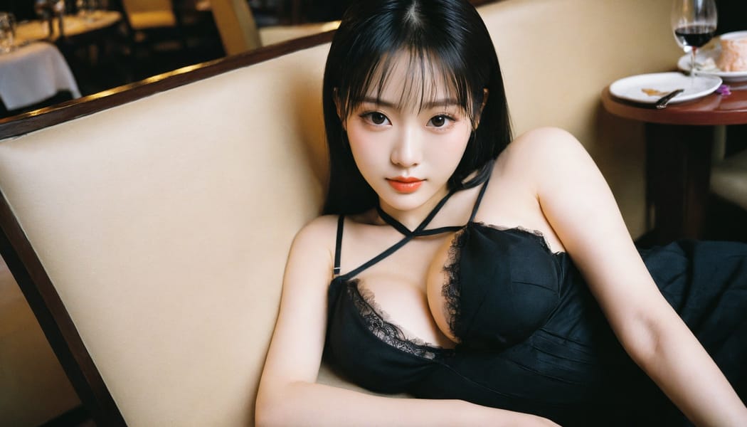 Tags: 21872187, SDXL
{"3": {"inputs": {"seed": 237306130774474, "steps": 64, "cfg": 5.86, "sampler_name": "dpmpp_2m", "scheduler": "karras", "denoise": 1.0, "model": ["27", 0], "positive": ["6", 0], "negative": ["7", 0], "latent_image": ["5", 0]}, "class_type": "KSampler"}, "4": {"inputs": {"ckpt_name": "helloworldxl.safetensors"}, "class_type": "CheckpointLoaderSimple"}, "5": {"inputs": {"width": 1344, "height": 768, "batch_size": 1}, "class_type": "EmptyLatentImage"}, "6": {"inputs": {"text": "22 year old girl, (chinese:1.11), (taiwanese:0.99), (sexy lips:1.03), (eyelashes:1.09), (seductive facial expression:1.03), (temptress:0.98), (cute:0.97), (blush:1.13), (beautiful eyes:0.99), (pale skin:1.08), (double eyelids:1.10), (seductive pose:1.10), (slim:0.97), (idol:0.97), (detailed face:1.01), (in a seductive pose:1.01), (large perky breasts:1.01), (cleavage:1.08), (thigh gap:1.02), (wearing a little black dress:1.11) at a fine dining restaurant, (portra:1.03), (textured skin:1.01), (film:1.06), (soft lighting:1.05), (candid cinema:1.07), (natural looking skin:1.06), (skin fuzz:1.07), (detailed skin:1.05), (RAW:1.06)", "clip": ["27", 1]}, "class_type": "CLIPTextEncode"}, "7": {"inputs": {"text": "(bad hands:1.07), (distorted:1.08), (low resolution:1.13), (twisted:1.11), (worst quality:1.07), (watermark:1.11), (open mouth:1.08)", "clip": ["27", 1]}, "class_type": "CLIPTextEncode"}, "8": {"inputs": {"samples": ["3", 0], "vae": ["4", 2]}, "class_type": "VAEDecode"}, "25": {"inputs": {"lora_name": "nudify_xl.safetensors", "strength_model": 0.14, "strength_clip": 0.26, "model": ["4", 0], "clip": ["4", 1]}, "class_type": "LoraLoader"}, "26": {"inputs": {"lora_name": "shirtlift_SDXL_v2.safetensors", "strength_model": 0.07, "strength_clip": 0.16, "model": ["25", 0], "clip": ["25", 1]}, "class_type": "LoraLoader"}, "27": {"inputs": {"lora_name": "PerfectEyesXL.safetensors", "strength_model": 0.0, "strength_clip": 0.13, "model": ["26", 0], "clip": ["26", 1]}, "class_type": "LoraLoader"}, "30": {"inputs": {"model_name": "4x_NMKD-Superscale-SP_178000_G.pth"}, "class_type": "UpscaleModelLoader"}, "31": {"inputs": {"upscale_model": ["30", 0], "image": ["8", 0]}, "class_type": "ImageUpscaleWithModel"}, "32": {"inputs": {"upscale_method": "lanczos", "scale_by": 0.5, "image": ["31", 0]}, "class_type": "ImageScaleBy"}, "33": {"inputs": {"pixels": ["32", 0], "vae": ["4", 2]}, "class_type": "VAEEncode"}, "34": {"inputs": {"seed": 237306130774474, "steps": 64, "cfg": 5.86, "sampler_name": "dpmpp_2m", "scheduler": "karras", "denoise": 0.3, "model": ["27", 0], "positive": ["6", 0], "negative": ["7", 0], "latent_image": ["33", 0]}, "class_type": "KSampler"}, "36": {"inputs": {"samples": ["34", 0], "vae": ["4", 2]}, "class_type": "VAEDecode"}, "39": {"inputs": {"filename_prefix": "comfyapi-1725276856560", "images": ["36", 0]}, "class_type": "SaveImage"}}