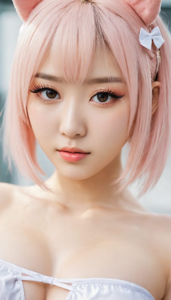 Tags: 21872187, SDXL
{"3": {"inputs": {"seed": 539024870210892, "steps": 32, "cfg": 5.18, "sampler_name": "dpmpp_2m", "scheduler": "karras", "denoise": 1.0, "model": ["27", 0], "positive": ["6", 0], "negative": ["7", 0], "latent_image": ["5", 0]}, "class_type": "KSampler"}, "4": {"inputs": {"ckpt_name": "juggernautxl.safetensors"}, "class_type": "CheckpointLoaderSimple"}, "5": {"inputs": {"width": 768, "height": 1344, "batch_size": 1}, "class_type": "EmptyLatentImage"}, "6": {"inputs": {"text": "20 year old girl, (ukrainian:1.00), (korean:1.03), (idol:1.02), (seductive pose:1.01), (blush:1.08), (sexy lips:1.05), (detailed face:1.07), (seductive facial expression:0.96), (cute:1.07), (slim:1.00), (temptress:1.13), (pale skin:0.99), (double eyelids:0.95), (eyelashes:1.05), (beautiful eyes:1.00), (perky ass:1.03), (exposed ass:0.98), (looking back:1.05), (sexy ass:0.95), (thigh gap:1.01), (in a cosplay:1.02) at comiket posing for camera, (textured skin:1.01), (natural looking skin:1.02), (candid cinema:1.08), (detailed skin:1.04), (RAW:1.08), (soft lighting:1.09), (skin fuzz:1.06), (film:1.06), (portra:1.00)", "clip": ["27", 1]}, "class_type": "CLIPTextEncode"}, "7": {"inputs": {"text": "(watermark:1.10), (twisted:1.09), (low resolution:1.08), (open mouth:1.07), (distorted:1.06), (bad hands:1.10), (worst quality:1.11)", "clip": ["27", 1]}, "class_type": "CLIPTextEncode"}, "8": {"inputs": {"samples": ["3", 0], "vae": ["4", 2]}, "class_type": "VAEDecode"}, "25": {"inputs": {"lora_name": "nudify_xl.safetensors", "strength_model": 0.32, "strength_clip": 0.02, "model": ["4", 0], "clip": ["4", 1]}, "class_type": "LoraLoader"}, "26": {"inputs": {"lora_name": "shirtlift_SDXL_v2.safetensors", "strength_model": 0.02, "strength_clip": 0.19, "model": ["25", 0], "clip": ["25", 1]}, "class_type": "LoraLoader"}, "27": {"inputs": {"lora_name": "PerfectEyesXL.safetensors", "strength_model": 0.06, "strength_clip": 0.12, "model": ["26", 0], "clip": ["26", 1]}, "class_type": "LoraLoader"}, "30": {"inputs": {"model_name": "4x_NMKD-Superscale-SP_178000_G.pth"}, "class_type": "UpscaleModelLoader"}, "31": {"inputs": {"upscale_model": ["30", 0], "image": ["8", 0]}, "class_type": "ImageUpscaleWithModel"}, "32": {"inputs": {"upscale_method": "lanczos", "scale_by": 0.5, "image": ["31", 0]}, "class_type": "ImageScaleBy"}, "33": {"inputs": {"pixels": ["32", 0], "vae": ["4", 2]}, "class_type": "VAEEncode"}, "34": {"inputs": {"seed": 539024870210892, "steps": 32, "cfg": 5.18, "sampler_name": "dpmpp_2m", "scheduler": "karras", "denoise": 0.3, "model": ["27", 0], "positive": ["6", 0], "negative": ["7", 0], "latent_image": ["33", 0]}, "class_type": "KSampler"}, "36": {"inputs": {"samples": ["34", 0], "vae": ["4", 2]}, "class_type": "VAEDecode"}, "39": {"inputs": {"filename_prefix": "comfyapi-1726176540634", "images": ["36", 0]}, "class_type": "SaveImage"}}