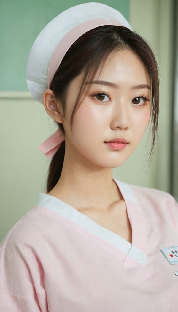 Tags: 21872187, SDXL
{"3": {"inputs": {"seed": 107771561420974, "steps": 32, "cfg": 5.47, "sampler_name": "dpmpp_2m", "scheduler": "karras", "denoise": 1.0, "model": ["27", 0], "positive": ["6", 0], "negative": ["7", 0], "latent_image": ["5", 0]}, "class_type": "KSampler"}, "4": {"inputs": {"ckpt_name": "juggernautxl.safetensors"}, "class_type": "CheckpointLoaderSimple"}, "5": {"inputs": {"width": 768, "height": 1344, "batch_size": 1}, "class_type": "EmptyLatentImage"}, "6": {"inputs": {"text": "18 year old girl, (japanese:1.13), (taiwanese:1.06), (double eyelids:1.07), (slim:0.95), (eyelashes:1.05), (cute:1.02), (blush:0.97), (pale skin:0.97), (seductive facial expression:1.14), (sexy lips:0.99), (seductive pose:1.12), (detailed face:0.96), (in a seductive pose:0.95), (large perky breasts:1.02), (cleavage:1.13), (thigh gap:1.00), (nurse in uniform:1.08) working in a hospital ward, (RAW:1.06), (natural looking skin:1.04), (candid cinema:1.00), (film:1.05), (textured skin:1.07), (skin fuzz:1.05), (portra:1.03), (detailed skin:1.02), (soft lighting:1.04)", "clip": ["27", 1]}, "class_type": "CLIPTextEncode"}, "7": {"inputs": {"text": "(worst quality:1.13), (twisted:1.14), (distorted:1.06), (bad hands:1.11), (low resolution:1.11), (open mouth:1.05), (watermark:1.09)", "clip": ["27", 1]}, "class_type": "CLIPTextEncode"}, "8": {"inputs": {"samples": ["3", 0], "vae": ["4", 2]}, "class_type": "VAEDecode"}, "25": {"inputs": {"lora_name": "nudify_xl.safetensors", "strength_model": 0.32, "strength_clip": 0.02, "model": ["4", 0], "clip": ["4", 1]}, "class_type": "LoraLoader"}, "26": {"inputs": {"lora_name": "shirtlift_SDXL_v2.safetensors", "strength_model": 0.05, "strength_clip": 0.12, "model": ["25", 0], "clip": ["25", 1]}, "class_type": "LoraLoader"}, "27": {"inputs": {"lora_name": "PerfectEyesXL.safetensors", "strength_model": 0.04, "strength_clip": 0.14, "model": ["26", 0], "clip": ["26", 1]}, "class_type": "LoraLoader"}, "30": {"inputs": {"model_name": "4x_NMKD-Superscale-SP_178000_G.pth"}, "class_type": "UpscaleModelLoader"}, "31": {"inputs": {"upscale_model": ["30", 0], "image": ["8", 0]}, "class_type": "ImageUpscaleWithModel"}, "32": {"inputs": {"upscale_method": "lanczos", "scale_by": 0.5, "image": ["31", 0]}, "class_type": "ImageScaleBy"}, "33": {"inputs": {"pixels": ["32", 0], "vae": ["4", 2]}, "class_type": "VAEEncode"}, "34": {"inputs": {"seed": 107771561420974, "steps": 32, "cfg": 5.47, "sampler_name": "dpmpp_2m", "scheduler": "karras", "denoise": 0.3, "model": ["27", 0], "positive": ["6", 0], "negative": ["7", 0], "latent_image": ["33", 0]}, "class_type": "KSampler"}, "36": {"inputs": {"samples": ["34", 0], "vae": ["4", 2]}, "class_type": "VAEDecode"}, "39": {"inputs": {"filename_prefix": "comfyapi-1726799025763", "images": ["36", 0]}, "class_type": "SaveImage"}}