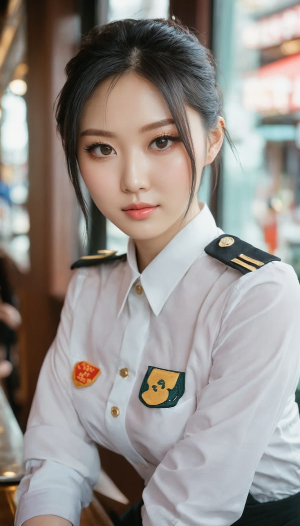 Tags: 21872187, SDXL
{"3": {"inputs": {"seed": 602100549148810, "steps": 32, "cfg": 5.61, "sampler_name": "dpmpp_2m", "scheduler": "karras", "denoise": 1.0, "model": ["27", 0], "positive": ["6", 0], "negative": ["7", 0], "latent_image": ["5", 0]}, "class_type": "KSampler"}, "4": {"inputs": {"ckpt_name": "juggernautxl.safetensors"}, "class_type": "CheckpointLoaderSimple"}, "5": {"inputs": {"width": 768, "height": 1344, "batch_size": 1}, "class_type": "EmptyLatentImage"}, "6": {"inputs": {"text": "26 year old girl, (taiwanese:1.05), (chinese:1.08), (ukrainian:1.05), (irish:0.95), (beautiful eyes:1.00), (idol:0.96), (detailed face:0.96), (seductive pose:1.08), (cute:0.98), (seductive facial expression:1.05), (sexy lips:1.06), (blush:1.14), (slim:1.05), (pale skin:1.10), (double eyelids:1.07), (eyelashes:1.04), (temptress:1.01), (perky ass:0.95), (exposed ass:1.10), (looking back:1.04), (sexy ass:0.95), (thigh gap:1.11), (a waitress in uniform:1.12) working at a restaurant, (skin fuzz:1.09), (portra:1.08), (RAW:1.03), (film:1.00), (natural looking skin:1.00), (soft lighting:1.05), (detailed skin:1.09), (textured skin:1.01), (candid cinema:1.03)", "clip": ["27", 1]}, "class_type": "CLIPTextEncode"}, "7": {"inputs": {"text": "(watermark:1.06), (open mouth:1.11), (low resolution:1.09), (worst quality:1.14), (bad hands:1.13), (twisted:1.05), (distorted:1.05)", "clip": ["27", 1]}, "class_type": "CLIPTextEncode"}, "8": {"inputs": {"samples": ["3", 0], "vae": ["4", 2]}, "class_type": "VAEDecode"}, "25": {"inputs": {"lora_name": "nudify_xl.safetensors", "strength_model": 0.05, "strength_clip": 0.02, "model": ["4", 0], "clip": ["4", 1]}, "class_type": "LoraLoader"}, "26": {"inputs": {"lora_name": "shirtlift_SDXL_v2.safetensors", "strength_model": 0.06, "strength_clip": 0.06, "model": ["25", 0], "clip": ["25", 1]}, "class_type": "LoraLoader"}, "27": {"inputs": {"lora_name": "PerfectEyesXL.safetensors", "strength_model": 0.01, "strength_clip": 0.03, "model": ["26", 0], "clip": ["26", 1]}, "class_type": "LoraLoader"}, "30": {"inputs": {"model_name": "4x_NMKD-Superscale-SP_178000_G.pth"}, "class_type": "UpscaleModelLoader"}, "31": {"inputs": {"upscale_model": ["30", 0], "image": ["8", 0]}, "class_type": "ImageUpscaleWithModel"}, "32": {"inputs": {"upscale_method": "lanczos", "scale_by": 0.5, "image": ["31", 0]}, "class_type": "ImageScaleBy"}, "33": {"inputs": {"pixels": ["32", 0], "vae": ["4", 2]}, "class_type": "VAEEncode"}, "34": {"inputs": {"seed": 602100549148810, "steps": 32, "cfg": 5.61, "sampler_name": "dpmpp_2m", "scheduler": "karras", "denoise": 0.3, "model": ["27", 0], "positive": ["6", 0], "negative": ["7", 0], "latent_image": ["33", 0]}, "class_type": "KSampler"}, "36": {"inputs": {"samples": ["34", 0], "vae": ["4", 2]}, "class_type": "VAEDecode"}, "39": {"inputs": {"filename_prefix": "comfyapi-1735183000010", "images": ["36", 0]}, "class_type": "SaveImage"}}