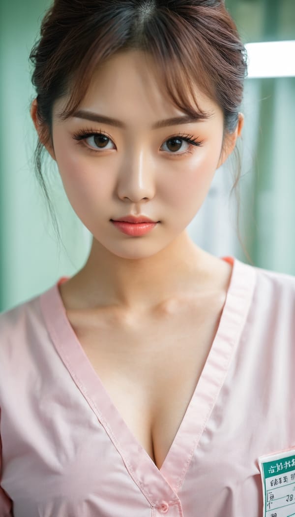 Tags: 21872187, SDXL
{"3": {"inputs": {"seed": 574367245599817, "steps": 32, "cfg": 6.99, "sampler_name": "dpmpp_2m", "scheduler": "karras", "denoise": 1.0, "model": ["27", 0], "positive": ["6", 0], "negative": ["7", 0], "latent_image": ["5", 0]}, "class_type": "KSampler"}, "4": {"inputs": {"ckpt_name": "juggernautxl.safetensors"}, "class_type": "CheckpointLoaderSimple"}, "5": {"inputs": {"width": 768, "height": 1344, "batch_size": 1}, "class_type": "EmptyLatentImage"}, "6": {"inputs": {"text": "22 year old girl, (japanese:1.14), (irish:1.11), (chinese:1.06), (taiwanese:1.14), (slim:1.07), (eyelashes:1.11), (detailed face:1.09), (seductive facial expression:1.14), (seductive pose:0.96), (idol:1.06), (blush:1.11), (double eyelids:0.98), (pale skin:1.00), (temptress:0.95), (cute:1.01), (sexy lips:1.10), (beautiful eyes:1.10), (in a seductive pose:1.03), (large perky breasts:1.01), (cleavage:1.03), (thigh gap:1.03), (nurse in uniform:1.03) working in a hospital ward, (candid cinema:1.08), (film:1.05), (portra:1.02), (soft lighting:1.08), (textured skin:1.03), (detailed skin:1.00), (natural looking skin:1.05), (skin fuzz:1.01), (RAW:1.04)", "clip": ["27", 1]}, "class_type": "CLIPTextEncode"}, "7": {"inputs": {"text": "(open mouth:1.08), (distorted:1.11), (watermark:1.14), (bad hands:1.10), (low resolution:1.12), (worst quality:1.14), (twisted:1.11)", "clip": ["27", 1]}, "class_type": "CLIPTextEncode"}, "8": {"inputs": {"samples": ["3", 0], "vae": ["4", 2]}, "class_type": "VAEDecode"}, "25": {"inputs": {"lora_name": "nudify_xl.safetensors", "strength_model": 0.01, "strength_clip": 0.25, "model": ["4", 0], "clip": ["4", 1]}, "class_type": "LoraLoader"}, "26": {"inputs": {"lora_name": "shirtlift_SDXL_v2.safetensors", "strength_model": 0.09, "strength_clip": 0.02, "model": ["25", 0], "clip": ["25", 1]}, "class_type": "LoraLoader"}, "27": {"inputs": {"lora_name": "PerfectEyesXL.safetensors", "strength_model": 0.11, "strength_clip": 0.04, "model": ["26", 0], "clip": ["26", 1]}, "class_type": "LoraLoader"}, "30": {"inputs": {"model_name": "4x_NMKD-Superscale-SP_178000_G.pth"}, "class_type": "UpscaleModelLoader"}, "31": {"inputs": {"upscale_model": ["30", 0], "image": ["8", 0]}, "class_type": "ImageUpscaleWithModel"}, "32": {"inputs": {"upscale_method": "lanczos", "scale_by": 0.5, "image": ["31", 0]}, "class_type": "ImageScaleBy"}, "33": {"inputs": {"pixels": ["32", 0], "vae": ["4", 2]}, "class_type": "VAEEncode"}, "34": {"inputs": {"seed": 574367245599817, "steps": 32, "cfg": 6.99, "sampler_name": "dpmpp_2m", "scheduler": "karras", "denoise": 0.3, "model": ["27", 0], "positive": ["6", 0], "negative": ["7", 0], "latent_image": ["33", 0]}, "class_type": "KSampler"}, "36": {"inputs": {"samples": ["34", 0], "vae": ["4", 2]}, "class_type": "VAEDecode"}, "39": {"inputs": {"filename_prefix": "comfyapi-1731557165544", "images": ["36", 0]}, "class_type": "SaveImage"}}