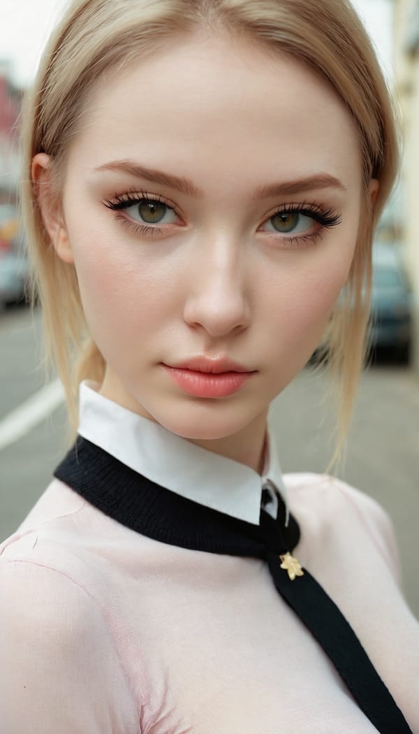 Tags: 21872187, SDXL
{"3": {"inputs": {"seed": 764338440849083, "steps": 64, "cfg": 6.3, "sampler_name": "dpmpp_2m", "scheduler": "karras", "denoise": 1.0, "model": ["27", 0], "positive": ["6", 0], "negative": ["7", 0], "latent_image": ["5", 0]}, "class_type": "KSampler"}, "4": {"inputs": {"ckpt_name": "juggernautxl.safetensors"}, "class_type": "CheckpointLoaderSimple"}, "5": {"inputs": {"width": 768, "height": 1344, "batch_size": 1}, "class_type": "EmptyLatentImage"}, "6": {"inputs": {"text": "28 year old girl, (russian:0.98), (blush:1.02), (seductive facial expression:0.99), (cute:1.13), (pale skin:1.14), (temptress:1.03), (detailed face:1.11), (seductive pose:0.97), (sexy lips:1.05), (eyelashes:1.11), (double eyelids:1.09), (beautiful eyes:1.07), (idol:1.11), (slim:1.10), (on all fours:1.09), (spreading ass cheeks:1.11), (from behind:1.00), (backboob:1.05), (school uniform:1.06), choker, busy street, (candid cinema:1.09), (film:1.09), (detailed skin:1.08), (RAW:1.02), (textured skin:1.08), (portra:1.05), (soft lighting:1.04), (natural looking skin:1.03), (skin fuzz:1.09)", "clip": ["27", 1]}, "class_type": "CLIPTextEncode"}, "7": {"inputs": {"text": "(worst quality:1.12), (bad hands:1.12), (open mouth:1.12), (watermark:1.14), (twisted:1.12), (distorted:1.05), (low resolution:1.09)", "clip": ["27", 1]}, "class_type": "CLIPTextEncode"}, "8": {"inputs": {"samples": ["3", 0], "vae": ["4", 2]}, "class_type": "VAEDecode"}, "25": {"inputs": {"lora_name": "nudify_xl.safetensors", "strength_model": 0.07, "strength_clip": 0.38, "model": ["4", 0], "clip": ["4", 1]}, "class_type": "LoraLoader"}, "26": {"inputs": {"lora_name": "shirtlift_SDXL_v2.safetensors", "strength_model": 0.02, "strength_clip": 0.09, "model": ["25", 0], "clip": ["25", 1]}, "class_type": "LoraLoader"}, "27": {"inputs": {"lora_name": "PerfectEyesXL.safetensors", "strength_model": 0.15, "strength_clip": 0.02, "model": ["26", 0], "clip": ["26", 1]}, "class_type": "LoraLoader"}, "30": {"inputs": {"model_name": "4x_NMKD-Superscale-SP_178000_G.pth"}, "class_type": "UpscaleModelLoader"}, "31": {"inputs": {"upscale_model": ["30", 0], "image": ["8", 0]}, "class_type": "ImageUpscaleWithModel"}, "32": {"inputs": {"upscale_method": "lanczos", "scale_by": 0.5, "image": ["31", 0]}, "class_type": "ImageScaleBy"}, "33": {"inputs": {"pixels": ["32", 0], "vae": ["4", 2]}, "class_type": "VAEEncode"}, "34": {"inputs": {"seed": 764338440849083, "steps": 64, "cfg": 6.3, "sampler_name": "dpmpp_2m", "scheduler": "karras", "denoise": 0.3, "model": ["27", 0], "positive": ["6", 0], "negative": ["7", 0], "latent_image": ["33", 0]}, "class_type": "KSampler"}, "36": {"inputs": {"samples": ["34", 0], "vae": ["4", 2]}, "class_type": "VAEDecode"}, "39": {"inputs": {"filename_prefix": "comfyapi-1716027955977", "images": ["36", 0]}, "class_type": "SaveImage"}}