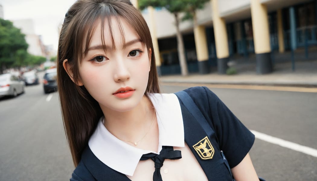 Tags: 21872187, SDXL
{"3": {"inputs": {"seed": 188695118335812, "steps": 32, "cfg": 5.92, "sampler_name": "dpmpp_2m", "scheduler": "karras", "denoise": 1.0, "model": ["27", 0], "positive": ["6", 0], "negative": ["7", 0], "latent_image": ["5", 0]}, "class_type": "KSampler"}, "4": {"inputs": {"ckpt_name": "leosamsHelloworldSDXL_helloworldSDXL32DPO.safetensors"}, "class_type": "CheckpointLoaderSimple"}, "5": {"inputs": {"width": 1344, "height": 768, "batch_size": 1}, "class_type": "EmptyLatentImage"}, "6": {"inputs": {"text": "25 year old girl, (detailed face:1.11), (blush:1.02), (cute:1.10), (beautiful eyes:1.06), (pale skin:0.98), (sexy lips:0.95), (slim:1.00), (seductive pose:1.04), (temptress:0.95), (idol:1.04), (eyelashes:1.10), (double eyelids:0.95), (seductive facial expression:0.99), (in a seductive pose:1.01), (large perky breasts:1.02), (cleavage:1.00), (thigh gap:0.98), (school uniform:1.12), choker, busy street, (natural looking skin:1.03), (portra:1.01), (candid cinema:1.07), (RAW:1.07), (textured skin:1.08), (soft lighting:1.00), (skin fuzz:1.09), (film:1.06), (detailed skin:1.05)", "clip": ["27", 1]}, "class_type": "CLIPTextEncode"}, "7": {"inputs": {"text": "(worst quality:1.09), (twisted:1.10), (watermark:1.14), (low resolution:1.14), (bad hands:1.14), (distorted:1.06), (open mouth:1.07)", "clip": ["27", 1]}, "class_type": "CLIPTextEncode"}, "8": {"inputs": {"samples": ["3", 0], "vae": ["4", 2]}, "class_type": "VAEDecode"}, "25": {"inputs": {"lora_name": "nudify_xl.safetensors", "strength_model": 0.34, "strength_clip": 0.19, "model": ["4", 0], "clip": ["4", 1]}, "class_type": "LoraLoader"}, "26": {"inputs": {"lora_name": "shirtlift_SDXL_v2.safetensors", "strength_model": 0.0, "strength_clip": 0.13, "model": ["25", 0], "clip": ["25", 1]}, "class_type": "LoraLoader"}, "27": {"inputs": {"lora_name": "PerfectEyesXL.safetensors", "strength_model": 0.19, "strength_clip": 0.17, "model": ["26", 0], "clip": ["26", 1]}, "class_type": "LoraLoader"}, "30": {"inputs": {"model_name": "4x_NMKD-Superscale-SP_178000_G.pth"}, "class_type": "UpscaleModelLoader"}, "31": {"inputs": {"upscale_model": ["30", 0], "image": ["8", 0]}, "class_type": "ImageUpscaleWithModel"}, "32": {"inputs": {"upscale_method": "lanczos", "scale_by": 0.5, "image": ["31", 0]}, "class_type": "ImageScaleBy"}, "33": {"inputs": {"pixels": ["32", 0], "vae": ["4", 2]}, "class_type": "VAEEncode"}, "34": {"inputs": {"seed": 188695118335812, "steps": 32, "cfg": 5.92, "sampler_name": "dpmpp_2m", "scheduler": "karras", "denoise": 0.3, "model": ["27", 0], "positive": ["6", 0], "negative": ["7", 0], "latent_image": ["33", 0]}, "class_type": "KSampler"}, "36": {"inputs": {"samples": ["34", 0], "vae": ["4", 2]}, "class_type": "VAEDecode"}, "39": {"inputs": {"filename_prefix": "comfyapi-1707270303550", "images": ["36", 0]}, "class_type": "SaveImage"}}