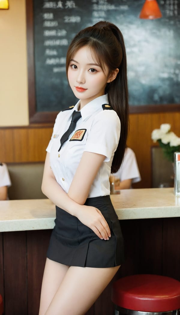 Tags: 21872187, SDXL
{"3": {"inputs": {"seed": 322366067982538, "steps": 32, "cfg": 5.09, "sampler_name": "dpmpp_2m", "scheduler": "karras", "denoise": 1.0, "model": ["27", 0], "positive": ["6", 0], "negative": ["7", 0], "latent_image": ["5", 0]}, "class_type": "KSampler"}, "4": {"inputs": {"ckpt_name": "leosamsHelloworldSDXL_helloworldSDXL32DPO.safetensors"}, "class_type": "CheckpointLoaderSimple"}, "5": {"inputs": {"width": 768, "height": 1344, "batch_size": 1}, "class_type": "EmptyLatentImage"}, "6": {"inputs": {"text": "21 year old girl, (chinese:1.12), (seductive facial expression:1.13), (eyelashes:1.09), (detailed face:0.95), (seductive pose:1.00), (pale skin:0.98), (temptress:1.10), (cute:1.12), (sexy lips:1.06), (beautiful eyes:1.10), (double eyelids:0.96), (blush:1.06), (perky ass:1.04), (exposed ass:0.97), (looking back:0.95), (sexy ass:1.11), (thigh gap:1.10), (a waitress in uniform:1.14) working at a restaurant, (detailed skin:1.02), (portra:1.00), (film:1.08), (skin fuzz:1.04), (RAW:1.08), (candid cinema:1.04), (textured skin:1.05), (natural looking skin:1.00), (soft lighting:1.00)", "clip": ["27", 1]}, "class_type": "CLIPTextEncode"}, "7": {"inputs": {"text": "(open mouth:1.06), (distorted:1.08), (watermark:1.07), (worst quality:1.07), (twisted:1.07), (bad hands:1.11), (low resolution:1.13)", "clip": ["27", 1]}, "class_type": "CLIPTextEncode"}, "8": {"inputs": {"samples": ["3", 0], "vae": ["4", 2]}, "class_type": "VAEDecode"}, "25": {"inputs": {"lora_name": "nudify_xl.safetensors", "strength_model": 0.32, "strength_clip": 0.27, "model": ["4", 0], "clip": ["4", 1]}, "class_type": "LoraLoader"}, "26": {"inputs": {"lora_name": "shirtlift_SDXL_v2.safetensors", "strength_model": 0.15, "strength_clip": 0.06, "model": ["25", 0], "clip": ["25", 1]}, "class_type": "LoraLoader"}, "27": {"inputs": {"lora_name": "PerfectEyesXL.safetensors", "strength_model": 0.17, "strength_clip": 0.15, "model": ["26", 0], "clip": ["26", 1]}, "class_type": "LoraLoader"}, "30": {"inputs": {"model_name": "4x_NMKD-Superscale-SP_178000_G.pth"}, "class_type": "UpscaleModelLoader"}, "31": {"inputs": {"upscale_model": ["30", 0], "image": ["8", 0]}, "class_type": "ImageUpscaleWithModel"}, "32": {"inputs": {"upscale_method": "lanczos", "scale_by": 0.5, "image": ["31", 0]}, "class_type": "ImageScaleBy"}, "33": {"inputs": {"pixels": ["32", 0], "vae": ["4", 2]}, "class_type": "VAEEncode"}, "34": {"inputs": {"seed": 322366067982538, "steps": 32, "cfg": 5.09, "sampler_name": "dpmpp_2m", "scheduler": "karras", "denoise": 0.3, "model": ["27", 0], "positive": ["6", 0], "negative": ["7", 0], "latent_image": ["33", 0]}, "class_type": "KSampler"}, "36": {"inputs": {"samples": ["34", 0], "vae": ["4", 2]}, "class_type": "VAEDecode"}, "39": {"inputs": {"filename_prefix": "comfyapi-1708181311086", "images": ["36", 0]}, "class_type": "SaveImage"}}