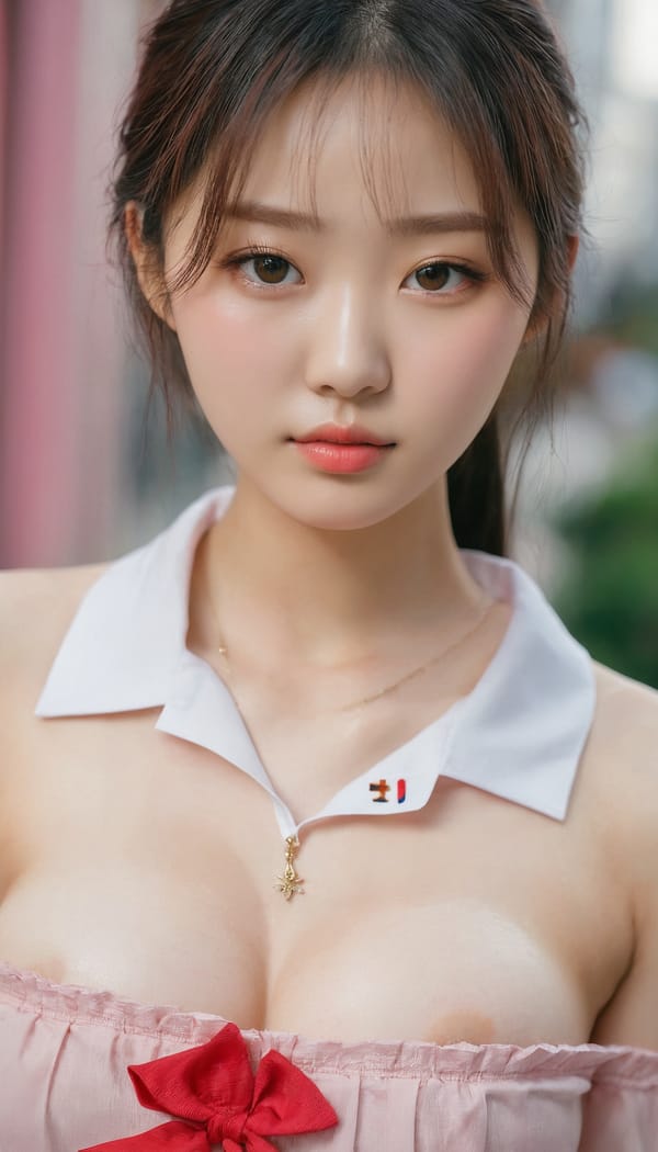 Tags: 21872187, SDXL
{"3": {"inputs": {"seed": 422375847133446, "steps": 32, "cfg": 5.3, "sampler_name": "dpmpp_2m", "scheduler": "karras", "denoise": 1.0, "model": ["27", 0], "positive": ["6", 0], "negative": ["7", 0], "latent_image": ["5", 0]}, "class_type": "KSampler"}, "4": {"inputs": {"ckpt_name": "juggernautxl.safetensors"}, "class_type": "CheckpointLoaderSimple"}, "5": {"inputs": {"width": 768, "height": 1344, "batch_size": 1}, "class_type": "EmptyLatentImage"}, "6": {"inputs": {"text": "21 year old girl, (korean:1.03), (temptress:1.11), (beautiful eyes:1.04), (slim:1.01), (cute:0.96), (seductive pose:1.07), (idol:1.14), (blush:1.04), (pale skin:1.02), (detailed face:1.01), (double eyelids:1.05), (sexy lips:1.11), (seductive facial expression:1.04), (eyelashes:1.07), (in a seductive pose:1.14), (large perky breasts:1.04), (cleavage:0.99), (thigh gap:0.96), (school uniform:1.01), choker, busy street, (natural looking skin:1.00), (candid cinema:1.08), (RAW:1.09), (skin fuzz:1.02), (portra:1.01), (film:1.04), (detailed skin:1.05), (soft lighting:1.08), (textured skin:1.07)", "clip": ["27", 1]}, "class_type": "CLIPTextEncode"}, "7": {"inputs": {"text": "(open mouth:1.07), (twisted:1.08), (bad hands:1.06), (low resolution:1.05), (distorted:1.13), (watermark:1.14), (worst quality:1.07)", "clip": ["27", 1]}, "class_type": "CLIPTextEncode"}, "8": {"inputs": {"samples": ["3", 0], "vae": ["4", 2]}, "class_type": "VAEDecode"}, "25": {"inputs": {"lora_name": "nudify_xl.safetensors", "strength_model": 0.08, "strength_clip": 0.24, "model": ["4", 0], "clip": ["4", 1]}, "class_type": "LoraLoader"}, "26": {"inputs": {"lora_name": "shirtlift_SDXL_v2.safetensors", "strength_model": 0.01, "strength_clip": 0.07, "model": ["25", 0], "clip": ["25", 1]}, "class_type": "LoraLoader"}, "27": {"inputs": {"lora_name": "PerfectEyesXL.safetensors", "strength_model": 0.09, "strength_clip": 0.07, "model": ["26", 0], "clip": ["26", 1]}, "class_type": "LoraLoader"}, "30": {"inputs": {"model_name": "4x_NMKD-Superscale-SP_178000_G.pth"}, "class_type": "UpscaleModelLoader"}, "31": {"inputs": {"upscale_model": ["30", 0], "image": ["8", 0]}, "class_type": "ImageUpscaleWithModel"}, "32": {"inputs": {"upscale_method": "lanczos", "scale_by": 0.5, "image": ["31", 0]}, "class_type": "ImageScaleBy"}, "33": {"inputs": {"pixels": ["32", 0], "vae": ["4", 2]}, "class_type": "VAEEncode"}, "34": {"inputs": {"seed": 422375847133446, "steps": 32, "cfg": 5.3, "sampler_name": "dpmpp_2m", "scheduler": "karras", "denoise": 0.3, "model": ["27", 0], "positive": ["6", 0], "negative": ["7", 0], "latent_image": ["33", 0]}, "class_type": "KSampler"}, "36": {"inputs": {"samples": ["34", 0], "vae": ["4", 2]}, "class_type": "VAEDecode"}, "39": {"inputs": {"filename_prefix": "comfyapi-1734063808333", "images": ["36", 0]}, "class_type": "SaveImage"}}