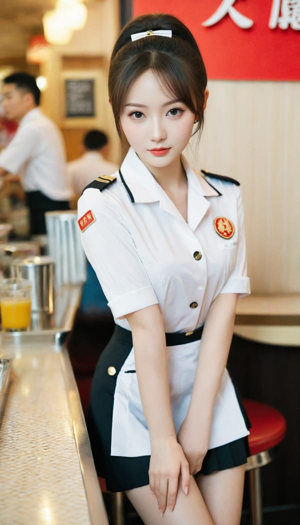 Tags: 21872187, SDXL
{"3": {"inputs": {"seed": 163103969585792, "steps": 32, "cfg": 6.79, "sampler_name": "dpmpp_2m", "scheduler": "karras", "denoise": 1.0, "model": ["27", 0], "positive": ["6", 0], "negative": ["7", 0], "latent_image": ["5", 0]}, "class_type": "KSampler"}, "4": {"inputs": {"ckpt_name": "leosamsHelloworldSDXL_helloworldSDXL32DPO.safetensors"}, "class_type": "CheckpointLoaderSimple"}, "5": {"inputs": {"width": 768, "height": 1344, "batch_size": 1}, "class_type": "EmptyLatentImage"}, "6": {"inputs": {"text": "23 year old girl, (russian:0.95), (chinese:1.14), (beautiful eyes:1.05), (slim:1.01), (detailed face:1.10), (idol:1.01), (temptress:1.09), (cute:0.99), (eyelashes:1.07), (pale skin:1.03), (blush:1.09), (double eyelids:1.08), (seductive pose:0.99), (sexy lips:1.05), (perky ass:1.04), (exposed ass:1.09), (looking back:1.00), (sexy ass:0.97), (thigh gap:1.12), (a waitress in uniform:1.12) working at a restaurant, (detailed skin:1.01), (candid cinema:1.01), (skin fuzz:1.07), (portra:1.09), (natural looking skin:1.00), (film:1.08), (RAW:1.08), (soft lighting:1.07), (textured skin:1.07)", "clip": ["27", 1]}, "class_type": "CLIPTextEncode"}, "7": {"inputs": {"text": "(open mouth:1.07), (distorted:1.05), (low resolution:1.12), (watermark:1.14), (twisted:1.10), (worst quality:1.05), (bad hands:1.11)", "clip": ["27", 1]}, "class_type": "CLIPTextEncode"}, "8": {"inputs": {"samples": ["3", 0], "vae": ["4", 2]}, "class_type": "VAEDecode"}, "25": {"inputs": {"lora_name": "nudify_xl.safetensors", "strength_model": 0.3, "strength_clip": 0.13, "model": ["4", 0], "clip": ["4", 1]}, "class_type": "LoraLoader"}, "26": {"inputs": {"lora_name": "shirtlift_SDXL_v2.safetensors", "strength_model": 0.03, "strength_clip": 0.14, "model": ["25", 0], "clip": ["25", 1]}, "class_type": "LoraLoader"}, "27": {"inputs": {"lora_name": "PerfectEyesXL.safetensors", "strength_model": 0.07, "strength_clip": 0.1, "model": ["26", 0], "clip": ["26", 1]}, "class_type": "LoraLoader"}, "30": {"inputs": {"model_name": "4x_NMKD-Superscale-SP_178000_G.pth"}, "class_type": "UpscaleModelLoader"}, "31": {"inputs": {"upscale_model": ["30", 0], "image": ["8", 0]}, "class_type": "ImageUpscaleWithModel"}, "32": {"inputs": {"upscale_method": "lanczos", "scale_by": 0.5, "image": ["31", 0]}, "class_type": "ImageScaleBy"}, "33": {"inputs": {"pixels": ["32", 0], "vae": ["4", 2]}, "class_type": "VAEEncode"}, "34": {"inputs": {"seed": 163103969585792, "steps": 32, "cfg": 6.79, "sampler_name": "dpmpp_2m", "scheduler": "karras", "denoise": 0.3, "model": ["27", 0], "positive": ["6", 0], "negative": ["7", 0], "latent_image": ["33", 0]}, "class_type": "KSampler"}, "36": {"inputs": {"samples": ["34", 0], "vae": ["4", 2]}, "class_type": "VAEDecode"}, "39": {"inputs": {"filename_prefix": "comfyapi-1707716038594", "images": ["36", 0]}, "class_type": "SaveImage"}}