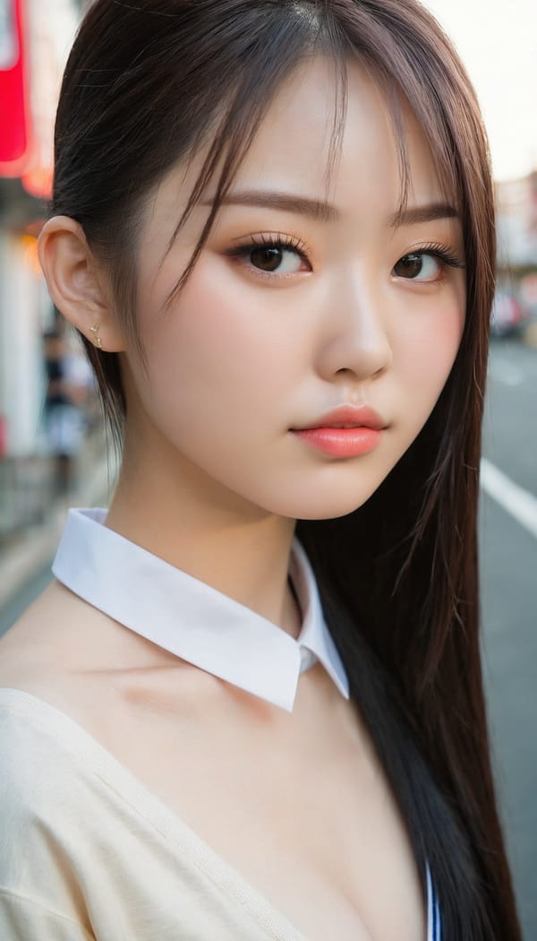 Tags: 21872187, SDXL
{"3": {"inputs": {"seed": 152976247382009, "steps": 32, "cfg": 6.18, "sampler_name": "dpmpp_2m", "scheduler": "karras", "denoise": 1.0, "model": ["27", 0], "positive": ["6", 0], "negative": ["7", 0], "latent_image": ["5", 0]}, "class_type": "KSampler"}, "4": {"inputs": {"ckpt_name": "juggernautxl.safetensors"}, "class_type": "CheckpointLoaderSimple"}, "5": {"inputs": {"width": 768, "height": 1344, "batch_size": 1}, "class_type": "EmptyLatentImage"}, "6": {"inputs": {"text": "20 year old girl, (japanese:1.02), (chinese:1.04), (russian:0.96), (irish:1.14), (double eyelids:1.00), (seductive pose:1.02), (pale skin:1.08), (eyelashes:0.96), (temptress:1.05), (sexy lips:1.05), (detailed face:1.07), (idol:1.02), (beautiful eyes:1.06), (blush:1.12), (seductive facial expression:1.05), (cute:1.06), (perky ass:1.14), (exposed ass:1.04), (looking back:1.03), (sexy ass:1.14), (thigh gap:0.97), (school uniform:1.03), choker, busy street, (skin fuzz:1.06), (candid cinema:1.08), (portra:1.03), (RAW:1.06), (detailed skin:1.02), (film:1.08), (textured skin:1.04), (soft lighting:1.08), (natural looking skin:1.02)", "clip": ["27", 1]}, "class_type": "CLIPTextEncode"}, "7": {"inputs": {"text": "(open mouth:1.05), (bad hands:1.08), (distorted:1.06), (twisted:1.09), (worst quality:1.12), (watermark:1.09), (low resolution:1.05)", "clip": ["27", 1]}, "class_type": "CLIPTextEncode"}, "8": {"inputs": {"samples": ["3", 0], "vae": ["4", 2]}, "class_type": "VAEDecode"}, "25": {"inputs": {"lora_name": "nudify_xl.safetensors", "strength_model": 0.35, "strength_clip": 0.13, "model": ["4", 0], "clip": ["4", 1]}, "class_type": "LoraLoader"}, "26": {"inputs": {"lora_name": "shirtlift_SDXL_v2.safetensors", "strength_model": 0.18, "strength_clip": 0.14, "model": ["25", 0], "clip": ["25", 1]}, "class_type": "LoraLoader"}, "27": {"inputs": {"lora_name": "PerfectEyesXL.safetensors", "strength_model": 0.1, "strength_clip": 0.17, "model": ["26", 0], "clip": ["26", 1]}, "class_type": "LoraLoader"}, "30": {"inputs": {"model_name": "4x_NMKD-Superscale-SP_178000_G.pth"}, "class_type": "UpscaleModelLoader"}, "31": {"inputs": {"upscale_model": ["30", 0], "image": ["8", 0]}, "class_type": "ImageUpscaleWithModel"}, "32": {"inputs": {"upscale_method": "lanczos", "scale_by": 0.5, "image": ["31", 0]}, "class_type": "ImageScaleBy"}, "33": {"inputs": {"pixels": ["32", 0], "vae": ["4", 2]}, "class_type": "VAEEncode"}, "34": {"inputs": {"seed": 152976247382009, "steps": 32, "cfg": 6.18, "sampler_name": "dpmpp_2m", "scheduler": "karras", "denoise": 0.3, "model": ["27", 0], "positive": ["6", 0], "negative": ["7", 0], "latent_image": ["33", 0]}, "class_type": "KSampler"}, "36": {"inputs": {"samples": ["34", 0], "vae": ["4", 2]}, "class_type": "VAEDecode"}, "39": {"inputs": {"filename_prefix": "comfyapi-1713870648859", "images": ["36", 0]}, "class_type": "SaveImage"}}