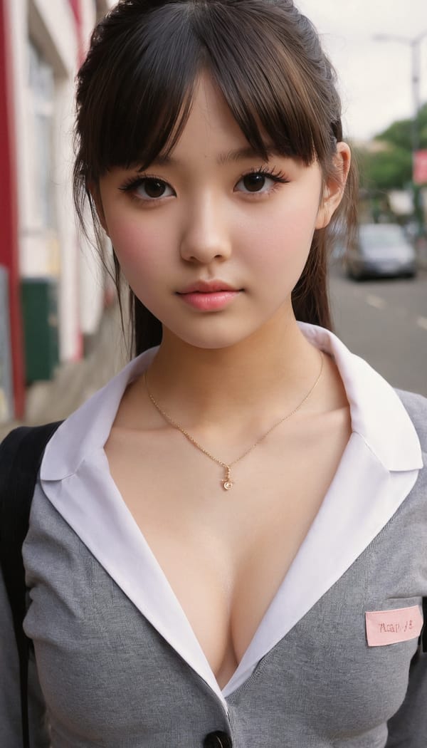 Tags: 21872187, SDXL
{"3": {"inputs": {"seed": 723252649824329, "steps": 32, "cfg": 5.98, "sampler_name": "dpmpp_2m", "scheduler": "karras", "denoise": 1.0, "model": ["27", 0], "positive": ["6", 0], "negative": ["7", 0], "latent_image": ["5", 0]}, "class_type": "KSampler"}, "4": {"inputs": {"ckpt_name": "juggernautxl.safetensors"}, "class_type": "CheckpointLoaderSimple"}, "5": {"inputs": {"width": 768, "height": 1344, "batch_size": 1}, "class_type": "EmptyLatentImage"}, "6": {"inputs": {"text": "19 year old girl, (temptress:1.09), (slim:1.10), (sexy lips:1.09), (idol:0.95), (eyelashes:1.00), (blush:1.09), (cute:0.98), (seductive facial expression:0.99), (detailed face:1.09), (seductive pose:1.09), (in a seductive pose:1.04), (large perky breasts:1.06), (cleavage:1.04), (thigh gap:1.00), (school uniform:1.08), choker, busy street, (candid cinema:1.06), (textured skin:1.09), (natural looking skin:1.00), (portra:1.02), (film:1.00), (skin fuzz:1.01), (soft lighting:1.07), (detailed skin:1.06), (RAW:1.00)", "clip": ["27", 1]}, "class_type": "CLIPTextEncode"}, "7": {"inputs": {"text": "(open mouth:1.14), (bad hands:1.11), (low resolution:1.12), (distorted:1.06), (twisted:1.06), (watermark:1.12), (worst quality:1.06)", "clip": ["27", 1]}, "class_type": "CLIPTextEncode"}, "8": {"inputs": {"samples": ["3", 0], "vae": ["4", 2]}, "class_type": "VAEDecode"}, "25": {"inputs": {"lora_name": "nudify_xl.safetensors", "strength_model": 0.12, "strength_clip": 0.04, "model": ["4", 0], "clip": ["4", 1]}, "class_type": "LoraLoader"}, "26": {"inputs": {"lora_name": "shirtlift_SDXL_v2.safetensors", "strength_model": 0.19, "strength_clip": 0.03, "model": ["25", 0], "clip": ["25", 1]}, "class_type": "LoraLoader"}, "27": {"inputs": {"lora_name": "PerfectEyesXL.safetensors", "strength_model": 0.0, "strength_clip": 0.06, "model": ["26", 0], "clip": ["26", 1]}, "class_type": "LoraLoader"}, "30": {"inputs": {"model_name": "4x_NMKD-Superscale-SP_178000_G.pth"}, "class_type": "UpscaleModelLoader"}, "31": {"inputs": {"upscale_model": ["30", 0], "image": ["8", 0]}, "class_type": "ImageUpscaleWithModel"}, "32": {"inputs": {"upscale_method": "lanczos", "scale_by": 0.5, "image": ["31", 0]}, "class_type": "ImageScaleBy"}, "33": {"inputs": {"pixels": ["32", 0], "vae": ["4", 2]}, "class_type": "VAEEncode"}, "34": {"inputs": {"seed": 723252649824329, "steps": 32, "cfg": 5.98, "sampler_name": "dpmpp_2m", "scheduler": "karras", "denoise": 0.3, "model": ["27", 0], "positive": ["6", 0], "negative": ["7", 0], "latent_image": ["33", 0]}, "class_type": "KSampler"}, "36": {"inputs": {"samples": ["34", 0], "vae": ["4", 2]}, "class_type": "VAEDecode"}, "39": {"inputs": {"filename_prefix": "comfyapi-1734825861389", "images": ["36", 0]}, "class_type": "SaveImage"}}