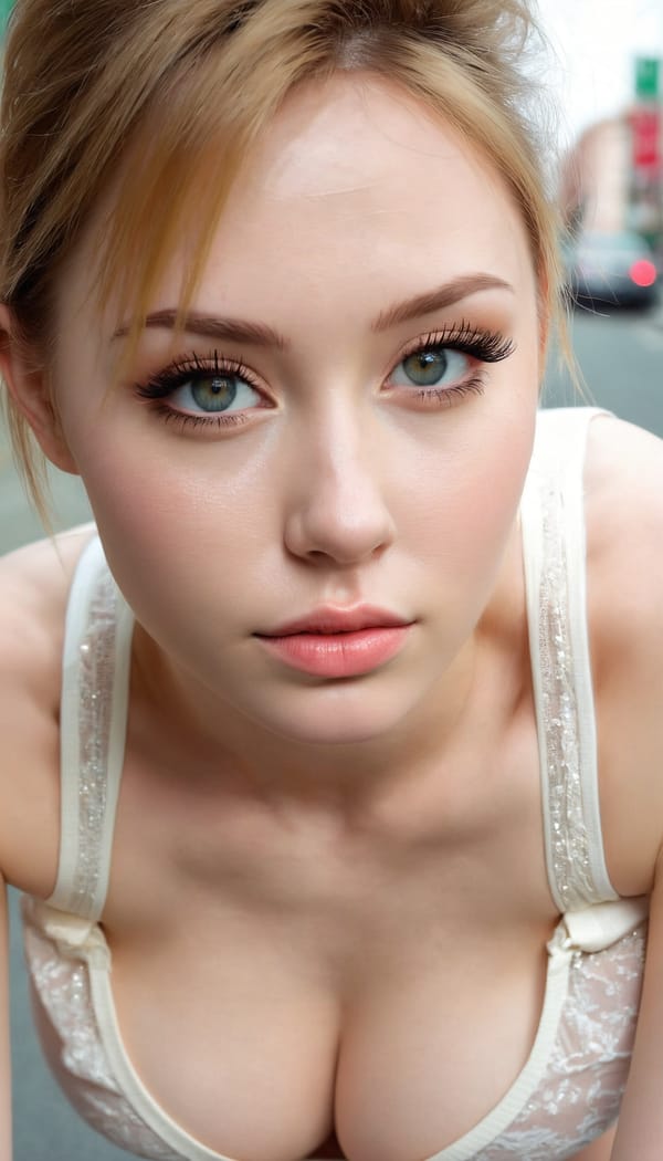 Tags: 21872187, SDXL
{"3": {"inputs": {"seed": 676221074951697, "steps": 64, "cfg": 7.79, "sampler_name": "dpmpp_2m", "scheduler": "karras", "denoise": 1.0, "model": ["27", 0], "positive": ["6", 0], "negative": ["7", 0], "latent_image": ["5", 0]}, "class_type": "KSampler"}, "4": {"inputs": {"ckpt_name": "juggernautxl.safetensors"}, "class_type": "CheckpointLoaderSimple"}, "5": {"inputs": {"width": 768, "height": 1344, "batch_size": 1}, "class_type": "EmptyLatentImage"}, "6": {"inputs": {"text": "26 year old girl, (irish:1.06), (russian:1.14), (sexy lips:1.05), (beautiful eyes:1.10), (eyelashes:1.03), (seductive facial expression:0.98), (cute:1.12), (seductive pose:1.01), (idol:1.12), (pale skin:1.03), (blush:1.07), (temptress:0.99), (slim:0.97), (double eyelids:1.06), (on all fours:1.02), (spreading ass cheeks:1.06), (from behind:0.99), (backboob:1.05), (white tanktop:1.00), busy street, (textured skin:1.09), (detailed skin:1.08), (skin fuzz:1.07), (RAW:1.06), (natural looking skin:1.08), (candid cinema:1.07), (portra:1.00), (film:1.04)", "clip": ["27", 1]}, "class_type": "CLIPTextEncode"}, "7": {"inputs": {"text": "(low resolution:1.11), (worst quality:1.05), (open mouth:1.11), (watermark:1.05), (bad hands:1.09), (twisted:1.05), (distorted:1.13)", "clip": ["27", 1]}, "class_type": "CLIPTextEncode"}, "8": {"inputs": {"samples": ["3", 0], "vae": ["4", 2]}, "class_type": "VAEDecode"}, "25": {"inputs": {"lora_name": "nudify_xl.safetensors", "strength_model": 0.31, "strength_clip": 0.39, "model": ["4", 0], "clip": ["4", 1]}, "class_type": "LoraLoader"}, "26": {"inputs": {"lora_name": "shirtlift_SDXL_v2.safetensors", "strength_model": 0.09, "strength_clip": 0.12, "model": ["25", 0], "clip": ["25", 1]}, "class_type": "LoraLoader"}, "27": {"inputs": {"lora_name": "PerfectEyesXL.safetensors", "strength_model": 0.08, "strength_clip": 0.17, "model": ["26", 0], "clip": ["26", 1]}, "class_type": "LoraLoader"}, "30": {"inputs": {"model_name": "4x_NMKD-Superscale-SP_178000_G.pth"}, "class_type": "UpscaleModelLoader"}, "31": {"inputs": {"upscale_model": ["30", 0], "image": ["8", 0]}, "class_type": "ImageUpscaleWithModel"}, "32": {"inputs": {"upscale_method": "lanczos", "scale_by": 0.5, "image": ["31", 0]}, "class_type": "ImageScaleBy"}, "33": {"inputs": {"pixels": ["32", 0], "vae": ["4", 2]}, "class_type": "VAEEncode"}, "34": {"inputs": {"seed": 676221074951697, "steps": 64, "cfg": 7.79, "sampler_name": "dpmpp_2m", "scheduler": "karras", "denoise": 0.3, "model": ["27", 0], "positive": ["6", 0], "negative": ["7", 0], "latent_image": ["33", 0]}, "class_type": "KSampler"}, "36": {"inputs": {"samples": ["34", 0], "vae": ["4", 2]}, "class_type": "VAEDecode"}, "39": {"inputs": {"filename_prefix": "comfyapi-1724702753310", "images": ["36", 0]}, "class_type": "SaveImage"}}