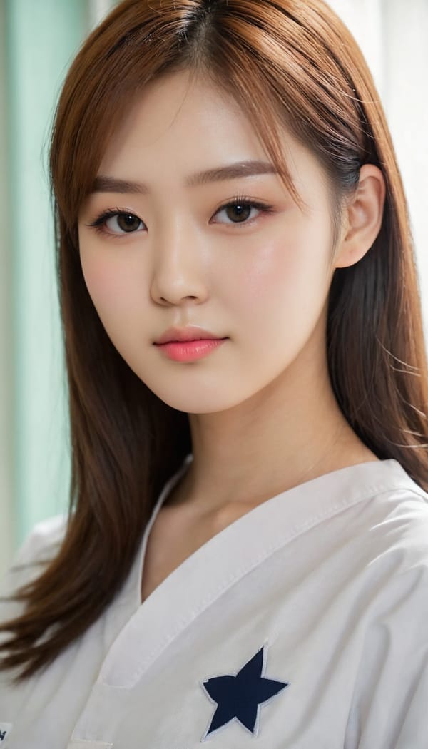 Tags: 21872187, SDXL
{"3": {"inputs": {"seed": 880779072294556, "steps": 32, "cfg": 5.37, "sampler_name": "dpmpp_2m", "scheduler": "karras", "denoise": 1.0, "model": ["27", 0], "positive": ["6", 0], "negative": ["7", 0], "latent_image": ["5", 0]}, "class_type": "KSampler"}, "4": {"inputs": {"ckpt_name": "juggernautXL_v8Rundiffusion.safetensors"}, "class_type": "CheckpointLoaderSimple"}, "5": {"inputs": {"width": 768, "height": 1344, "batch_size": 1}, "class_type": "EmptyLatentImage"}, "6": {"inputs": {"text": "20 year old girl, (korean:1.14), (slim:1.07), (double eyelids:1.03), (sexy lips:1.03), (beautiful eyes:1.13), (idol:1.05), (detailed face:1.07), (cute:0.99), (seductive pose:0.95), (pale skin:1.01), (eyelashes:1.08), (temptress:1.05), (seductive facial expression:1.12), (blush:1.03), (in a seductive pose:1.07), (large perky breasts:1.00), (cleavage:1.02), (thigh gap:1.00), (nurse in uniform:1.04) working in a hospital ward, (natural looking skin:1.03), (RAW:1.05), (skin fuzz:1.04), (candid cinema:1.04), (film:1.05), (detailed skin:1.04), (soft lighting:1.00), (portra:1.08), (textured skin:1.03)", "clip": ["27", 1]}, "class_type": "CLIPTextEncode"}, "7": {"inputs": {"text": "(watermark:1.14), (low resolution:1.08), (worst quality:1.10), (bad hands:1.13), (open mouth:1.05), (twisted:1.11), (distorted:1.11)", "clip": ["27", 1]}, "class_type": "CLIPTextEncode"}, "8": {"inputs": {"samples": ["3", 0], "vae": ["4", 2]}, "class_type": "VAEDecode"}, "25": {"inputs": {"lora_name": "nudify_xl.safetensors", "strength_model": 0.04, "strength_clip": 0.04, "model": ["4", 0], "clip": ["4", 1]}, "class_type": "LoraLoader"}, "26": {"inputs": {"lora_name": "shirtlift_SDXL_v2.safetensors", "strength_model": 0.06, "strength_clip": 0.05, "model": ["25", 0], "clip": ["25", 1]}, "class_type": "LoraLoader"}, "27": {"inputs": {"lora_name": "PerfectEyesXL.safetensors", "strength_model": 0.08, "strength_clip": 0.13, "model": ["26", 0], "clip": ["26", 1]}, "class_type": "LoraLoader"}, "30": {"inputs": {"model_name": "4x_NMKD-Superscale-SP_178000_G.pth"}, "class_type": "UpscaleModelLoader"}, "31": {"inputs": {"upscale_model": ["30", 0], "image": ["8", 0]}, "class_type": "ImageUpscaleWithModel"}, "32": {"inputs": {"upscale_method": "lanczos", "scale_by": 0.5, "image": ["31", 0]}, "class_type": "ImageScaleBy"}, "33": {"inputs": {"pixels": ["32", 0], "vae": ["4", 2]}, "class_type": "VAEEncode"}, "34": {"inputs": {"seed": 880779072294556, "steps": 32, "cfg": 5.37, "sampler_name": "dpmpp_2m", "scheduler": "karras", "denoise": 0.3, "model": ["27", 0], "positive": ["6", 0], "negative": ["7", 0], "latent_image": ["33", 0]}, "class_type": "KSampler"}, "36": {"inputs": {"samples": ["34", 0], "vae": ["4", 2]}, "class_type": "VAEDecode"}, "39": {"inputs": {"filename_prefix": "comfyapi-1707724981926", "images": ["36", 0]}, "class_type": "SaveImage"}}