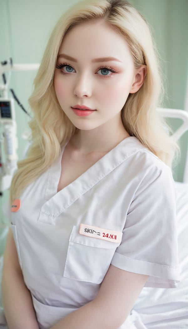 Tags: 21872187, SDXL
{"3": {"inputs": {"seed": 538632065594444, "steps": 64, "cfg": 7.06, "sampler_name": "dpmpp_2m", "scheduler": "karras", "denoise": 1.0, "model": ["27", 0], "positive": ["6", 0], "negative": ["7", 0], "latent_image": ["5", 0]}, "class_type": "KSampler"}, "4": {"inputs": {"ckpt_name": "juggernautxl.safetensors"}, "class_type": "CheckpointLoaderSimple"}, "5": {"inputs": {"width": 768, "height": 1344, "batch_size": 1}, "class_type": "EmptyLatentImage"}, "6": {"inputs": {"text": "24 year old girl, (pale skin:1.11), (cute:1.10), (idol:0.95), (blush:1.02), (slim:1.13), (sexy lips:1.00), (eyelashes:1.11), (detailed face:0.95), (temptress:1.04), (beautiful eyes:1.00), (seductive facial expression:1.08), (seductive pose:1.12), (double eyelids:1.10), (in a seductive pose:1.03), (large perky breasts:1.01), (cleavage:1.11), (thigh gap:1.06), (nurse in uniform:1.05) working in a hospital ward, (portra:1.07), (soft lighting:1.02), (skin fuzz:1.08), (RAW:1.06), (textured skin:1.01), (candid cinema:1.05), (film:1.08), (detailed skin:1.01), (natural looking skin:1.01)", "clip": ["27", 1]}, "class_type": "CLIPTextEncode"}, "7": {"inputs": {"text": "(watermark:1.13), (bad hands:1.14), (worst quality:1.05), (low resolution:1.08), (distorted:1.08), (open mouth:1.06), (twisted:1.11)", "clip": ["27", 1]}, "class_type": "CLIPTextEncode"}, "8": {"inputs": {"samples": ["3", 0], "vae": ["4", 2]}, "class_type": "VAEDecode"}, "25": {"inputs": {"lora_name": "nudify_xl.safetensors", "strength_model": 0.05, "strength_clip": 0.04, "model": ["4", 0], "clip": ["4", 1]}, "class_type": "LoraLoader"}, "26": {"inputs": {"lora_name": "shirtlift_SDXL_v2.safetensors", "strength_model": 0.01, "strength_clip": 0.05, "model": ["25", 0], "clip": ["25", 1]}, "class_type": "LoraLoader"}, "27": {"inputs": {"lora_name": "PerfectEyesXL.safetensors", "strength_model": 0.01, "strength_clip": 0.03, "model": ["26", 0], "clip": ["26", 1]}, "class_type": "LoraLoader"}, "30": {"inputs": {"model_name": "4x_NMKD-Superscale-SP_178000_G.pth"}, "class_type": "UpscaleModelLoader"}, "31": {"inputs": {"upscale_model": ["30", 0], "image": ["8", 0]}, "class_type": "ImageUpscaleWithModel"}, "32": {"inputs": {"upscale_method": "lanczos", "scale_by": 0.5, "image": ["31", 0]}, "class_type": "ImageScaleBy"}, "33": {"inputs": {"pixels": ["32", 0], "vae": ["4", 2]}, "class_type": "VAEEncode"}, "34": {"inputs": {"seed": 538632065594444, "steps": 64, "cfg": 7.06, "sampler_name": "dpmpp_2m", "scheduler": "karras", "denoise": 0.3, "model": ["27", 0], "positive": ["6", 0], "negative": ["7", 0], "latent_image": ["33", 0]}, "class_type": "KSampler"}, "36": {"inputs": {"samples": ["34", 0], "vae": ["4", 2]}, "class_type": "VAEDecode"}, "39": {"inputs": {"filename_prefix": "comfyapi-1731727428995", "images": ["36", 0]}, "class_type": "SaveImage"}}