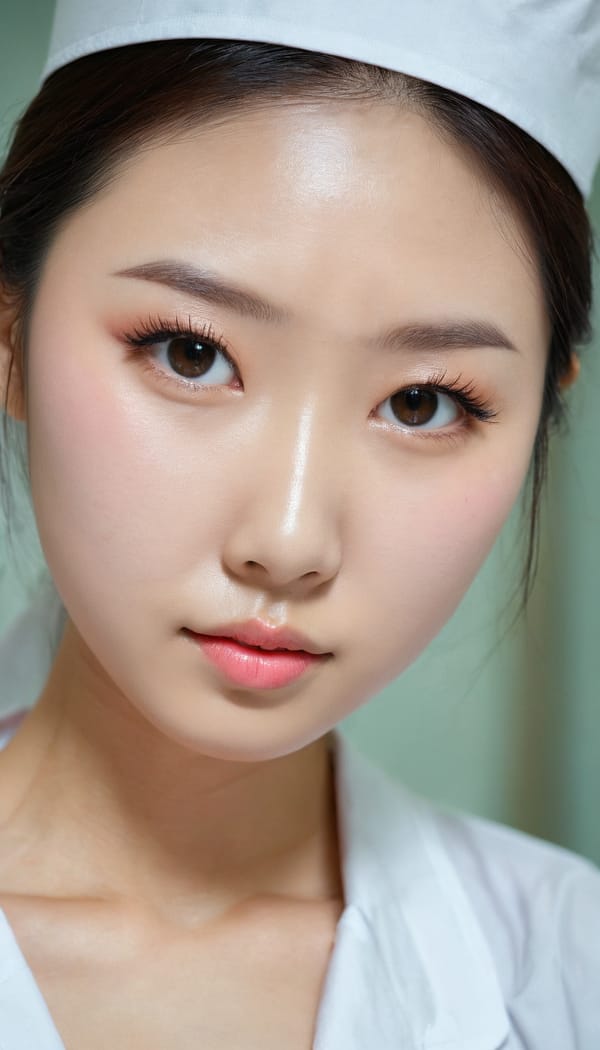 Tags: 21872187, SDXL
{"3": {"inputs": {"seed": 342248451081612, "steps": 64, "cfg": 5.44, "sampler_name": "dpmpp_2m", "scheduler": "karras", "denoise": 1.0, "model": ["27", 0], "positive": ["6", 0], "negative": ["7", 0], "latent_image": ["5", 0]}, "class_type": "KSampler"}, "4": {"inputs": {"ckpt_name": "juggernautxl.safetensors"}, "class_type": "CheckpointLoaderSimple"}, "5": {"inputs": {"width": 768, "height": 1344, "batch_size": 1}, "class_type": "EmptyLatentImage"}, "6": {"inputs": {"text": "24 year old girl, (chinese:1.09), (beautiful eyes:0.97), (seductive facial expression:1.13), (eyelashes:0.99), (idol:1.14), (temptress:1.10), (sexy lips:1.06), (double eyelids:0.97), (seductive pose:1.02), (detailed face:1.11), (blush:1.11), (in a seductive pose:1.02), (large perky breasts:1.08), (cleavage:0.95), (thigh gap:1.07), (nurse in uniform:1.07) working in a hospital ward, (textured skin:1.06), (candid cinema:1.01), (soft lighting:1.05), (skin fuzz:1.05), (detailed skin:1.00), (natural looking skin:1.04), (portra:1.00), (film:1.06), (RAW:1.01)", "clip": ["27", 1]}, "class_type": "CLIPTextEncode"}, "7": {"inputs": {"text": "(low resolution:1.06), (twisted:1.09), (watermark:1.09), (open mouth:1.10), (distorted:1.07), (worst quality:1.11), (bad hands:1.10)", "clip": ["27", 1]}, "class_type": "CLIPTextEncode"}, "8": {"inputs": {"samples": ["3", 0], "vae": ["4", 2]}, "class_type": "VAEDecode"}, "25": {"inputs": {"lora_name": "nudify_xl.safetensors", "strength_model": 0.22, "strength_clip": 0.33, "model": ["4", 0], "clip": ["4", 1]}, "class_type": "LoraLoader"}, "26": {"inputs": {"lora_name": "shirtlift_SDXL_v2.safetensors", "strength_model": 0.16, "strength_clip": 0.08, "model": ["25", 0], "clip": ["25", 1]}, "class_type": "LoraLoader"}, "27": {"inputs": {"lora_name": "PerfectEyesXL.safetensors", "strength_model": 0.1, "strength_clip": 0.04, "model": ["26", 0], "clip": ["26", 1]}, "class_type": "LoraLoader"}, "30": {"inputs": {"model_name": "4x_NMKD-Superscale-SP_178000_G.pth"}, "class_type": "UpscaleModelLoader"}, "31": {"inputs": {"upscale_model": ["30", 0], "image": ["8", 0]}, "class_type": "ImageUpscaleWithModel"}, "32": {"inputs": {"upscale_method": "lanczos", "scale_by": 0.5, "image": ["31", 0]}, "class_type": "ImageScaleBy"}, "33": {"inputs": {"pixels": ["32", 0], "vae": ["4", 2]}, "class_type": "VAEEncode"}, "34": {"inputs": {"seed": 342248451081612, "steps": 64, "cfg": 5.44, "sampler_name": "dpmpp_2m", "scheduler": "karras", "denoise": 0.3, "model": ["27", 0], "positive": ["6", 0], "negative": ["7", 0], "latent_image": ["33", 0]}, "class_type": "KSampler"}, "36": {"inputs": {"samples": ["34", 0], "vae": ["4", 2]}, "class_type": "VAEDecode"}, "39": {"inputs": {"filename_prefix": "comfyapi-1727011186358", "images": ["36", 0]}, "class_type": "SaveImage"}}