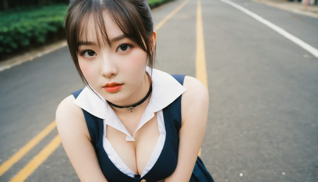 Tags: 21872187, SDXL
{"3": {"inputs": {"seed": 577004734951422, "steps": 32, "cfg": 5.78, "sampler_name": "dpmpp_2m", "scheduler": "karras", "denoise": 1.0, "model": ["27", 0], "positive": ["6", 0], "negative": ["7", 0], "latent_image": ["5", 0]}, "class_type": "KSampler"}, "4": {"inputs": {"ckpt_name": "helloworldxl.safetensors"}, "class_type": "CheckpointLoaderSimple"}, "5": {"inputs": {"width": 1344, "height": 768, "batch_size": 1}, "class_type": "EmptyLatentImage"}, "6": {"inputs": {"text": "24 year old girl, (beautiful eyes:1.12), (blush:1.14), (eyelashes:1.05), (seductive pose:1.00), (detailed face:1.11), (temptress:0.95), (slim:1.06), (pale skin:1.01), (sexy lips:1.04), (idol:1.00), (cute:1.02), (double eyelids:0.95), (seductive facial expression:0.95), (in a seductive pose:1.09), (large perky breasts:1.03), (cleavage:1.13), (thigh gap:1.05), (school uniform:1.04), choker, busy street, (natural looking skin:1.02), (soft lighting:1.04), (candid cinema:1.06), (detailed skin:1.09), (textured skin:1.02), (skin fuzz:1.08), (RAW:1.03), (film:1.06), (portra:1.08)", "clip": ["27", 1]}, "class_type": "CLIPTextEncode"}, "7": {"inputs": {"text": "(twisted:1.14), (low resolution:1.11), (bad hands:1.09), (distorted:1.14), (open mouth:1.05), (watermark:1.11), (worst quality:1.13)", "clip": ["27", 1]}, "class_type": "CLIPTextEncode"}, "8": {"inputs": {"samples": ["3", 0], "vae": ["4", 2]}, "class_type": "VAEDecode"}, "25": {"inputs": {"lora_name": "nudify_xl.safetensors", "strength_model": 0.37, "strength_clip": 0.31, "model": ["4", 0], "clip": ["4", 1]}, "class_type": "LoraLoader"}, "26": {"inputs": {"lora_name": "shirtlift_SDXL_v2.safetensors", "strength_model": 0.16, "strength_clip": 0.17, "model": ["25", 0], "clip": ["25", 1]}, "class_type": "LoraLoader"}, "27": {"inputs": {"lora_name": "PerfectEyesXL.safetensors", "strength_model": 0.01, "strength_clip": 0.06, "model": ["26", 0], "clip": ["26", 1]}, "class_type": "LoraLoader"}, "30": {"inputs": {"model_name": "4x_NMKD-Superscale-SP_178000_G.pth"}, "class_type": "UpscaleModelLoader"}, "31": {"inputs": {"upscale_model": ["30", 0], "image": ["8", 0]}, "class_type": "ImageUpscaleWithModel"}, "32": {"inputs": {"upscale_method": "lanczos", "scale_by": 0.5, "image": ["31", 0]}, "class_type": "ImageScaleBy"}, "33": {"inputs": {"pixels": ["32", 0], "vae": ["4", 2]}, "class_type": "VAEEncode"}, "34": {"inputs": {"seed": 577004734951422, "steps": 32, "cfg": 5.78, "sampler_name": "dpmpp_2m", "scheduler": "karras", "denoise": 0.3, "model": ["27", 0], "positive": ["6", 0], "negative": ["7", 0], "latent_image": ["33", 0]}, "class_type": "KSampler"}, "36": {"inputs": {"samples": ["34", 0], "vae": ["4", 2]}, "class_type": "VAEDecode"}, "39": {"inputs": {"filename_prefix": "comfyapi-1731988530152", "images": ["36", 0]}, "class_type": "SaveImage"}}