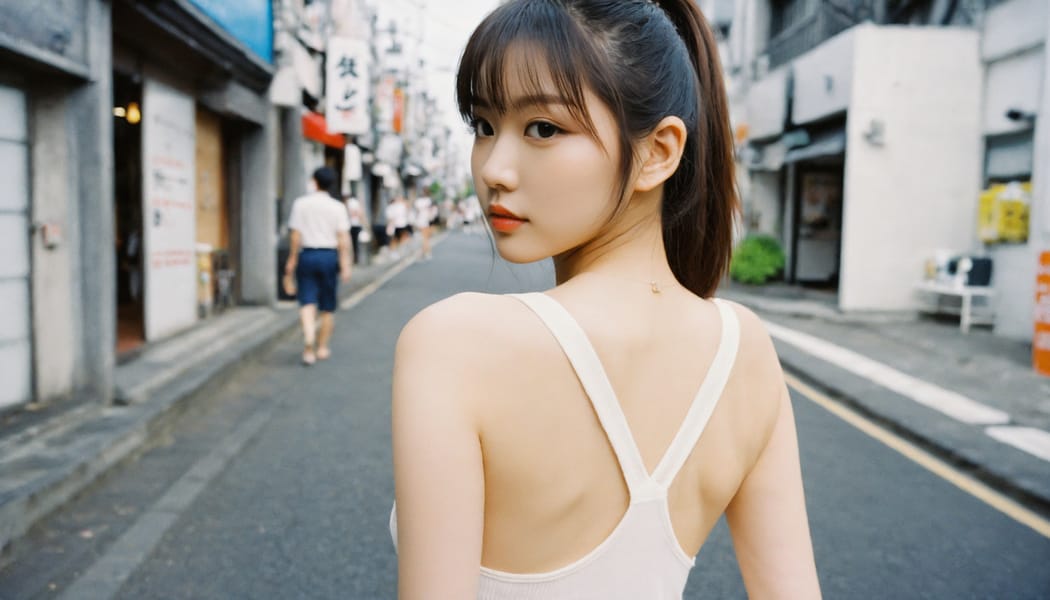 Tags: 21872187, SDXL
{"3": {"inputs": {"seed": 344495362338357, "steps": 64, "cfg": 6.25, "sampler_name": "dpmpp_2m", "scheduler": "karras", "denoise": 1.0, "model": ["27", 0], "positive": ["6", 0], "negative": ["7", 0], "latent_image": ["5", 0]}, "class_type": "KSampler"}, "4": {"inputs": {"ckpt_name": "helloworldxl.safetensors"}, "class_type": "CheckpointLoaderSimple"}, "5": {"inputs": {"width": 1344, "height": 768, "batch_size": 1}, "class_type": "EmptyLatentImage"}, "6": {"inputs": {"text": "26 year old girl, (japanese:1.00), (double eyelids:1.11), (temptress:0.97), (idol:1.13), (slim:1.14), (detailed face:0.96), (eyelashes:1.03), (seductive pose:1.10), (sexy lips:1.11), (cute:1.09), (beautiful eyes:1.01), (blush:1.12), (seductive facial expression:1.02), (perky ass:0.97), (exposed ass:1.07), (looking back:1.14), (sexy ass:1.03), (thigh gap:0.96), (white tanktop:1.09), busy street, (film:1.02), (detailed skin:1.00), (soft lighting:1.00), (candid cinema:1.07), (natural looking skin:1.00), (skin fuzz:1.03), (textured skin:1.07), (portra:1.07), (RAW:1.02)", "clip": ["27", 1]}, "class_type": "CLIPTextEncode"}, "7": {"inputs": {"text": "(open mouth:1.05), (twisted:1.11), (distorted:1.10), (watermark:1.09), (bad hands:1.08), (worst quality:1.08)", "clip": ["27", 1]}, "class_type": "CLIPTextEncode"}, "8": {"inputs": {"samples": ["3", 0], "vae": ["4", 2]}, "class_type": "VAEDecode"}, "25": {"inputs": {"lora_name": "nudify_xl.safetensors", "strength_model": 0.13, "strength_clip": 0.23, "model": ["4", 0], "clip": ["4", 1]}, "class_type": "LoraLoader"}, "26": {"inputs": {"lora_name": "shirtlift_SDXL_v2.safetensors", "strength_model": 0.0, "strength_clip": 0.09, "model": ["25", 0], "clip": ["25", 1]}, "class_type": "LoraLoader"}, "27": {"inputs": {"lora_name": "PerfectEyesXL.safetensors", "strength_model": 0.12, "strength_clip": 0.12, "model": ["26", 0], "clip": ["26", 1]}, "class_type": "LoraLoader"}, "30": {"inputs": {"model_name": "4x_NMKD-Superscale-SP_178000_G.pth"}, "class_type": "UpscaleModelLoader"}, "31": {"inputs": {"upscale_model": ["30", 0], "image": ["8", 0]}, "class_type": "ImageUpscaleWithModel"}, "32": {"inputs": {"upscale_method": "lanczos", "scale_by": 0.5, "image": ["31", 0]}, "class_type": "ImageScaleBy"}, "33": {"inputs": {"pixels": ["32", 0], "vae": ["4", 2]}, "class_type": "VAEEncode"}, "34": {"inputs": {"seed": 344495362338357, "steps": 64, "cfg": 6.25, "sampler_name": "dpmpp_2m", "scheduler": "karras", "denoise": 0.3, "model": ["27", 0], "positive": ["6", 0], "negative": ["7", 0], "latent_image": ["33", 0]}, "class_type": "KSampler"}, "36": {"inputs": {"samples": ["34", 0], "vae": ["4", 2]}, "class_type": "VAEDecode"}, "39": {"inputs": {"filename_prefix": "comfyapi-1735440480871", "images": ["36", 0]}, "class_type": "SaveImage"}}