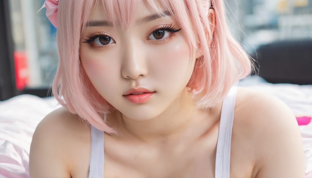 Tags: 21872187, SDXL
{"3": {"inputs": {"seed": 907369559230970, "steps": 64, "cfg": 6.76, "sampler_name": "dpmpp_2m", "scheduler": "karras", "denoise": 1.0, "model": ["27", 0], "positive": ["6", 0], "negative": ["7", 0], "latent_image": ["5", 0]}, "class_type": "KSampler"}, "4": {"inputs": {"ckpt_name": "juggernautxl.safetensors"}, "class_type": "CheckpointLoaderSimple"}, "5": {"inputs": {"width": 1344, "height": 768, "batch_size": 1}, "class_type": "EmptyLatentImage"}, "6": {"inputs": {"text": "20 year old girl, (korean:1.12), (detailed face:1.10), (blush:1.03), (beautiful eyes:0.96), (temptress:1.12), (seductive facial expression:0.96), (cute:0.96), (idol:0.97), (eyelashes:0.98), (double eyelids:1.12), (seductive pose:1.14), (slim:1.07), (pale skin:1.10), (sexy lips:1.13), (in a seductive pose:1.12), (large perky breasts:1.06), (cleavage:0.95), (thigh gap:1.00), (in a cosplay:1.03) at comiket posing for camera, (soft lighting:1.03), (film:1.08), (detailed skin:1.06), (textured skin:1.03), (skin fuzz:1.02), (natural looking skin:1.01), (candid cinema:1.02), (portra:1.06), (RAW:1.01)", "clip": ["27", 1]}, "class_type": "CLIPTextEncode"}, "7": {"inputs": {"text": "(worst quality:1.05), (low resolution:1.05), (watermark:1.06), (bad hands:1.10), (distorted:1.10), (open mouth:1.05)", "clip": ["27", 1]}, "class_type": "CLIPTextEncode"}, "8": {"inputs": {"samples": ["3", 0], "vae": ["4", 2]}, "class_type": "VAEDecode"}, "25": {"inputs": {"lora_name": "nudify_xl.safetensors", "strength_model": 0.0, "strength_clip": 0.35, "model": ["4", 0], "clip": ["4", 1]}, "class_type": "LoraLoader"}, "26": {"inputs": {"lora_name": "shirtlift_SDXL_v2.safetensors", "strength_model": 0.02, "strength_clip": 0.08, "model": ["25", 0], "clip": ["25", 1]}, "class_type": "LoraLoader"}, "27": {"inputs": {"lora_name": "PerfectEyesXL.safetensors", "strength_model": 0.11, "strength_clip": 0.05, "model": ["26", 0], "clip": ["26", 1]}, "class_type": "LoraLoader"}, "30": {"inputs": {"model_name": "4x_NMKD-Superscale-SP_178000_G.pth"}, "class_type": "UpscaleModelLoader"}, "31": {"inputs": {"upscale_model": ["30", 0], "image": ["8", 0]}, "class_type": "ImageUpscaleWithModel"}, "32": {"inputs": {"upscale_method": "lanczos", "scale_by": 0.5, "image": ["31", 0]}, "class_type": "ImageScaleBy"}, "33": {"inputs": {"pixels": ["32", 0], "vae": ["4", 2]}, "class_type": "VAEEncode"}, "34": {"inputs": {"seed": 907369559230970, "steps": 64, "cfg": 6.76, "sampler_name": "dpmpp_2m", "scheduler": "karras", "denoise": 0.3, "model": ["27", 0], "positive": ["6", 0], "negative": ["7", 0], "latent_image": ["33", 0]}, "class_type": "KSampler"}, "36": {"inputs": {"samples": ["34", 0], "vae": ["4", 2]}, "class_type": "VAEDecode"}, "39": {"inputs": {"filename_prefix": "comfyapi-1725026806933", "images": ["36", 0]}, "class_type": "SaveImage"}}