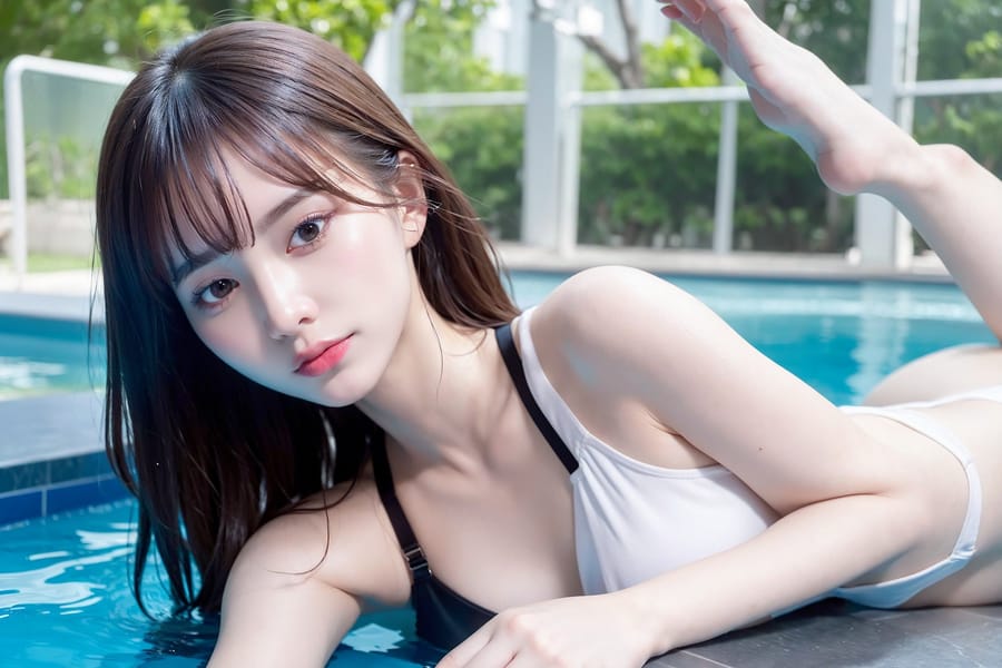 Tags: 21872187
<lora:mix4:0.31>, <lora:JapaneseDollLikeness_v15:0.40>, <lora:koreanDollLikeness:0.44>, <lora:taiwanDollLikeness_v20:0.34>, (russian:1.08), (swimsuit:0.92), swimming pool, <lora:skirtlift-v4:0.95 <lora:Addams:0.24>, extremely detailed eyes, extremely detailed face, cute, sexy lips, seductive smile, double eyelids, eyelashes, pale skin, textured skin, sharp, tall, (long slim legs:0.94), blush, solo, (stunningly attractive:1.15)
Negative prompt: sketches, anime, ugly, fat, disfigured, (worst quality:1.98)
Steps: 32, Sampler: DPM++ 2M Karras, CFG scale: 6.04, Seed: 3542016167, Size: 768x512, Model hash: fc2511737a, Model: chilloutmix_NiPrunedFp32Fix, Seed resize from: -1x-1, Denoising strength: 0.5, Version: v1.2.1, Hires upscale: 3.0, Hires steps: 16, Hires upscaler: ESRGAN_4x