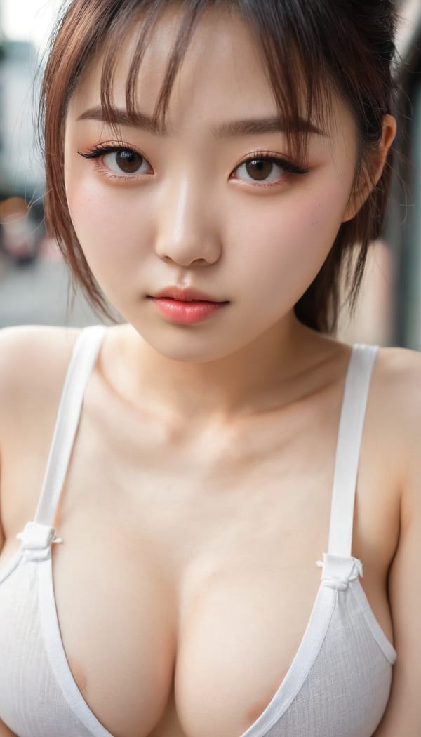 Tags: 21872187, SDXL
{"3": {"inputs": {"seed": 222247501639560, "steps": 32, "cfg": 5.81, "sampler_name": "dpmpp_2m", "scheduler": "karras", "denoise": 1.0, "model": ["27", 0], "positive": ["6", 0], "negative": ["7", 0], "latent_image": ["5", 0]}, "class_type": "KSampler"}, "4": {"inputs": {"ckpt_name": "juggernautxl.safetensors"}, "class_type": "CheckpointLoaderSimple"}, "5": {"inputs": {"width": 768, "height": 1344, "batch_size": 1}, "class_type": "EmptyLatentImage"}, "6": {"inputs": {"text": "21 year old girl, (korean:1.09), (blush:0.99), (double eyelids:1.04), (sexy lips:1.01), (seductive pose:1.13), (detailed face:1.02), (seductive facial expression:1.11), (eyelashes:1.06), (slim:1.04), (pale skin:1.12), (idol:1.06), (beautiful eyes:0.97), (cute:1.05), (temptress:1.02), (in a seductive pose:1.14), (large perky breasts:0.95), (cleavage:0.96), (thigh gap:1.08), (white tanktop:1.01), busy street, (portra:1.04), (detailed skin:1.04), (soft lighting:1.05), (candid cinema:1.09), (natural looking skin:1.02), (skin fuzz:1.03), (film:1.00), (RAW:1.04), (textured skin:1.07)", "clip": ["27", 1]}, "class_type": "CLIPTextEncode"}, "7": {"inputs": {"text": "(twisted:1.09), (low resolution:1.14), (bad hands:1.10), (watermark:1.08), (distorted:1.07), (worst quality:1.13), (open mouth:1.07)", "clip": ["27", 1]}, "class_type": "CLIPTextEncode"}, "8": {"inputs": {"samples": ["3", 0], "vae": ["4", 2]}, "class_type": "VAEDecode"}, "25": {"inputs": {"lora_name": "nudify_xl.safetensors", "strength_model": 0.25, "strength_clip": 0.29, "model": ["4", 0], "clip": ["4", 1]}, "class_type": "LoraLoader"}, "26": {"inputs": {"lora_name": "shirtlift_SDXL_v2.safetensors", "strength_model": 0.12, "strength_clip": 0.03, "model": ["25", 0], "clip": ["25", 1]}, "class_type": "LoraLoader"}, "27": {"inputs": {"lora_name": "PerfectEyesXL.safetensors", "strength_model": 0.05, "strength_clip": 0.16, "model": ["26", 0], "clip": ["26", 1]}, "class_type": "LoraLoader"}, "30": {"inputs": {"model_name": "4x_NMKD-Superscale-SP_178000_G.pth"}, "class_type": "UpscaleModelLoader"}, "31": {"inputs": {"upscale_model": ["30", 0], "image": ["8", 0]}, "class_type": "ImageUpscaleWithModel"}, "32": {"inputs": {"upscale_method": "lanczos", "scale_by": 0.5, "image": ["31", 0]}, "class_type": "ImageScaleBy"}, "33": {"inputs": {"pixels": ["32", 0], "vae": ["4", 2]}, "class_type": "VAEEncode"}, "34": {"inputs": {"seed": 222247501639560, "steps": 32, "cfg": 5.81, "sampler_name": "dpmpp_2m", "scheduler": "karras", "denoise": 0.3, "model": ["27", 0], "positive": ["6", 0], "negative": ["7", 0], "latent_image": ["33", 0]}, "class_type": "KSampler"}, "36": {"inputs": {"samples": ["34", 0], "vae": ["4", 2]}, "class_type": "VAEDecode"}, "39": {"inputs": {"filename_prefix": "comfyapi-1725747447401", "images": ["36", 0]}, "class_type": "SaveImage"}}