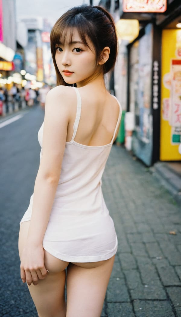 Tags: 21872187, SDXL
{"3": {"inputs": {"seed": 286733197886973, "steps": 64, "cfg": 5.15, "sampler_name": "dpmpp_2m", "scheduler": "karras", "denoise": 1.0, "model": ["27", 0], "positive": ["6", 0], "negative": ["7", 0], "latent_image": ["5", 0]}, "class_type": "KSampler"}, "4": {"inputs": {"ckpt_name": "helloworldxl.safetensors"}, "class_type": "CheckpointLoaderSimple"}, "5": {"inputs": {"width": 768, "height": 1344, "batch_size": 1}, "class_type": "EmptyLatentImage"}, "6": {"inputs": {"text": "23 year old girl, (irish:1.10), (japanese:1.11), (pale skin:1.00), (double eyelids:1.08), (seductive pose:0.97), (idol:1.13), (blush:1.09), (slim:1.01), (eyelashes:1.00), (seductive facial expression:1.14), (beautiful eyes:1.11), (temptress:1.07), (detailed face:0.96), (sexy lips:0.96), (cute:1.14), (perky ass:1.02), (exposed ass:1.07), (looking back:1.10), (sexy ass:1.14), (thigh gap:0.95), (white tanktop:1.10), busy street, (soft lighting:1.09), (portra:1.03), (detailed skin:1.02), (film:1.00), (candid cinema:1.00), (natural looking skin:1.08), (textured skin:1.01), (skin fuzz:1.01), (RAW:1.00)", "clip": ["27", 1]}, "class_type": "CLIPTextEncode"}, "7": {"inputs": {"text": "(distorted:1.14), (twisted:1.06), (open mouth:1.07), (watermark:1.11), (bad hands:1.14), (low resolution:1.13), (worst quality:1.08)", "clip": ["27", 1]}, "class_type": "CLIPTextEncode"}, "8": {"inputs": {"samples": ["3", 0], "vae": ["4", 2]}, "class_type": "VAEDecode"}, "25": {"inputs": {"lora_name": "nudify_xl.safetensors", "strength_model": 0.15, "strength_clip": 0.11, "model": ["4", 0], "clip": ["4", 1]}, "class_type": "LoraLoader"}, "26": {"inputs": {"lora_name": "shirtlift_SDXL_v2.safetensors", "strength_model": 0.02, "strength_clip": 0.11, "model": ["25", 0], "clip": ["25", 1]}, "class_type": "LoraLoader"}, "27": {"inputs": {"lora_name": "PerfectEyesXL.safetensors", "strength_model": 0.08, "strength_clip": 0.11, "model": ["26", 0], "clip": ["26", 1]}, "class_type": "LoraLoader"}, "30": {"inputs": {"model_name": "4x_NMKD-Superscale-SP_178000_G.pth"}, "class_type": "UpscaleModelLoader"}, "31": {"inputs": {"upscale_model": ["30", 0], "image": ["8", 0]}, "class_type": "ImageUpscaleWithModel"}, "32": {"inputs": {"upscale_method": "lanczos", "scale_by": 0.5, "image": ["31", 0]}, "class_type": "ImageScaleBy"}, "33": {"inputs": {"pixels": ["32", 0], "vae": ["4", 2]}, "class_type": "VAEEncode"}, "34": {"inputs": {"seed": 286733197886973, "steps": 64, "cfg": 5.15, "sampler_name": "dpmpp_2m", "scheduler": "karras", "denoise": 0.3, "model": ["27", 0], "positive": ["6", 0], "negative": ["7", 0], "latent_image": ["33", 0]}, "class_type": "KSampler"}, "36": {"inputs": {"samples": ["34", 0], "vae": ["4", 2]}, "class_type": "VAEDecode"}, "39": {"inputs": {"filename_prefix": "comfyapi-1734313311095", "images": ["36", 0]}, "class_type": "SaveImage"}}