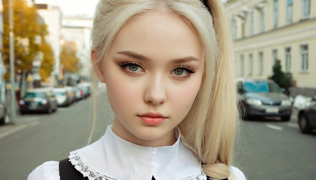 Tags: 21872187, SDXL
{"3": {"inputs": {"seed": 739484171579246, "steps": 64, "cfg": 5.76, "sampler_name": "dpmpp_2m", "scheduler": "karras", "denoise": 1.0, "model": ["27", 0], "positive": ["6", 0], "negative": ["7", 0], "latent_image": ["5", 0]}, "class_type": "KSampler"}, "4": {"inputs": {"ckpt_name": "juggernautxl.safetensors"}, "class_type": "CheckpointLoaderSimple"}, "5": {"inputs": {"width": 1344, "height": 768, "batch_size": 1}, "class_type": "EmptyLatentImage"}, "6": {"inputs": {"text": "19 year old girl, (russian:1.13), (seductive pose:1.03), (cute:0.96), (detailed face:1.09), (pale skin:1.07), (eyelashes:1.01), (slim:1.08), (double eyelids:1.07), (blush:1.10), (beautiful eyes:1.09), (seductive facial expression:1.03), (idol:0.96), (sexy lips:0.97), (temptress:1.04), (in a seductive pose:1.06), (large perky breasts:0.96), (cleavage:1.08), (thigh gap:1.12), (school uniform:0.98), choker, busy street, (textured skin:1.04), (film:1.08), (soft lighting:1.03), (candid cinema:1.04), (portra:1.08), (skin fuzz:1.00), (RAW:1.00), (detailed skin:1.05), (natural looking skin:1.00)", "clip": ["27", 1]}, "class_type": "CLIPTextEncode"}, "7": {"inputs": {"text": "(open mouth:1.09), (bad hands:1.09), (distorted:1.08), (worst quality:1.09), (low resolution:1.05), (twisted:1.07), (watermark:1.11)", "clip": ["27", 1]}, "class_type": "CLIPTextEncode"}, "8": {"inputs": {"samples": ["3", 0], "vae": ["4", 2]}, "class_type": "VAEDecode"}, "25": {"inputs": {"lora_name": "nudify_xl.safetensors", "strength_model": 0.27, "strength_clip": 0.18, "model": ["4", 0], "clip": ["4", 1]}, "class_type": "LoraLoader"}, "26": {"inputs": {"lora_name": "shirtlift_SDXL_v2.safetensors", "strength_model": 0.12, "strength_clip": 0.1, "model": ["25", 0], "clip": ["25", 1]}, "class_type": "LoraLoader"}, "27": {"inputs": {"lora_name": "PerfectEyesXL.safetensors", "strength_model": 0.1, "strength_clip": 0.09, "model": ["26", 0], "clip": ["26", 1]}, "class_type": "LoraLoader"}, "30": {"inputs": {"model_name": "4x_NMKD-Superscale-SP_178000_G.pth"}, "class_type": "UpscaleModelLoader"}, "31": {"inputs": {"upscale_model": ["30", 0], "image": ["8", 0]}, "class_type": "ImageUpscaleWithModel"}, "32": {"inputs": {"upscale_method": "lanczos", "scale_by": 0.5, "image": ["31", 0]}, "class_type": "ImageScaleBy"}, "33": {"inputs": {"pixels": ["32", 0], "vae": ["4", 2]}, "class_type": "VAEEncode"}, "34": {"inputs": {"seed": 739484171579246, "steps": 64, "cfg": 5.76, "sampler_name": "dpmpp_2m", "scheduler": "karras", "denoise": 0.3, "model": ["27", 0], "positive": ["6", 0], "negative": ["7", 0], "latent_image": ["33", 0]}, "class_type": "KSampler"}, "36": {"inputs": {"samples": ["34", 0], "vae": ["4", 2]}, "class_type": "VAEDecode"}, "39": {"inputs": {"filename_prefix": "comfyapi-1717376671156", "images": ["36", 0]}, "class_type": "SaveImage"}}