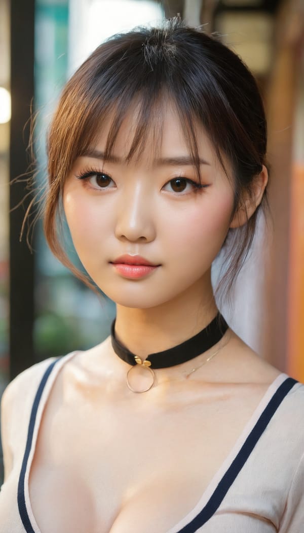 Tags: 21872187, SDXL
{"3": {"inputs": {"seed": 183536344073687, "steps": 64, "cfg": 5.01, "sampler_name": "dpmpp_2m", "scheduler": "karras", "denoise": 1.0, "model": ["27", 0], "positive": ["6", 0], "negative": ["7", 0], "latent_image": ["5", 0]}, "class_type": "KSampler"}, "4": {"inputs": {"ckpt_name": "juggernautxl.safetensors"}, "class_type": "CheckpointLoaderSimple"}, "5": {"inputs": {"width": 768, "height": 1344, "batch_size": 1}, "class_type": "EmptyLatentImage"}, "6": {"inputs": {"text": "28 year old girl, (taiwanese:1.01), (double eyelids:0.96), (seductive pose:1.06), (temptress:1.13), (sexy lips:1.11), (eyelashes:1.14), (seductive facial expression:1.09), (slim:1.04), (cute:1.13), (blush:0.98), (pale skin:1.00), (detailed face:1.14), (beautiful eyes:0.99), (idol:1.11), (in a seductive pose:1.06), (large perky breasts:1.12), (cleavage:1.07), (thigh gap:0.99), (school uniform:0.95), choker, busy street, (soft lighting:1.02), (skin fuzz:1.02), (film:1.07), (RAW:1.07), (detailed skin:1.00), (portra:1.02), (natural looking skin:1.05), (textured skin:1.01), (candid cinema:1.03)", "clip": ["27", 1]}, "class_type": "CLIPTextEncode"}, "7": {"inputs": {"text": "(watermark:1.13), (distorted:1.13), (open mouth:1.09), (worst quality:1.07), (bad hands:1.10), (twisted:1.06), (low resolution:1.05)", "clip": ["27", 1]}, "class_type": "CLIPTextEncode"}, "8": {"inputs": {"samples": ["3", 0], "vae": ["4", 2]}, "class_type": "VAEDecode"}, "25": {"inputs": {"lora_name": "nudify_xl.safetensors", "strength_model": 0.03, "strength_clip": 0.19, "model": ["4", 0], "clip": ["4", 1]}, "class_type": "LoraLoader"}, "26": {"inputs": {"lora_name": "shirtlift_SDXL_v2.safetensors", "strength_model": 0.07, "strength_clip": 0.06, "model": ["25", 0], "clip": ["25", 1]}, "class_type": "LoraLoader"}, "27": {"inputs": {"lora_name": "PerfectEyesXL.safetensors", "strength_model": 0.16, "strength_clip": 0.18, "model": ["26", 0], "clip": ["26", 1]}, "class_type": "LoraLoader"}, "30": {"inputs": {"model_name": "4x_NMKD-Superscale-SP_178000_G.pth"}, "class_type": "UpscaleModelLoader"}, "31": {"inputs": {"upscale_model": ["30", 0], "image": ["8", 0]}, "class_type": "ImageUpscaleWithModel"}, "32": {"inputs": {"upscale_method": "lanczos", "scale_by": 0.5, "image": ["31", 0]}, "class_type": "ImageScaleBy"}, "33": {"inputs": {"pixels": ["32", 0], "vae": ["4", 2]}, "class_type": "VAEEncode"}, "34": {"inputs": {"seed": 183536344073687, "steps": 64, "cfg": 5.01, "sampler_name": "dpmpp_2m", "scheduler": "karras", "denoise": 0.3, "model": ["27", 0], "positive": ["6", 0], "negative": ["7", 0], "latent_image": ["33", 0]}, "class_type": "KSampler"}, "36": {"inputs": {"samples": ["34", 0], "vae": ["4", 2]}, "class_type": "VAEDecode"}, "39": {"inputs": {"filename_prefix": "comfyapi-1713727197952", "images": ["36", 0]}, "class_type": "SaveImage"}}