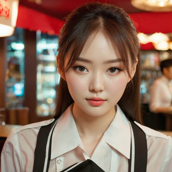 Tags: 21872187, SDXL
{"3": {"inputs": {"seed": 234585246754372, "steps": 64, "cfg": 6.61, "sampler_name": "dpmpp_2m", "scheduler": "karras", "denoise": 1.0, "model": ["27", 0], "positive": ["6", 0], "negative": ["7", 0], "latent_image": ["5", 0]}, "class_type": "KSampler"}, "4": {"inputs": {"ckpt_name": "juggernautxl.safetensors"}, "class_type": "CheckpointLoaderSimple"}, "5": {"inputs": {"width": 1024, "height": 1024, "batch_size": 1}, "class_type": "EmptyLatentImage"}, "6": {"inputs": {"text": "24 year old girl, (russian:1.14), (korean:1.06), (seductive facial expression:1.13), (double eyelids:1.02), (cute:1.08), (detailed face:0.99), (temptress:0.95), (pale skin:1.10), (sexy lips:1.01), (slim:1.06), (seductive pose:1.03), (blush:0.98), (idol:1.05), (eyelashes:0.97), (in a seductive pose:1.04), (large perky breasts:1.10), (cleavage:0.96), (thigh gap:1.08), (a waitress in uniform:1.10) working at a restaurant, (RAW:1.09), (soft lighting:1.04), (film:1.09), (skin fuzz:1.02), (portra:1.07), (detailed skin:1.02), (natural looking skin:1.04), (textured skin:1.01), (candid cinema:1.02)", "clip": ["27", 1]}, "class_type": "CLIPTextEncode"}, "7": {"inputs": {"text": "(watermark:1.12), (worst quality:1.09), (open mouth:1.05), (low resolution:1.07), (bad hands:1.10), (distorted:1.08), (twisted:1.12)", "clip": ["27", 1]}, "class_type": "CLIPTextEncode"}, "8": {"inputs": {"samples": ["3", 0], "vae": ["4", 2]}, "class_type": "VAEDecode"}, "25": {"inputs": {"lora_name": "nudify_xl.safetensors", "strength_model": 0.18, "strength_clip": 0.0, "model": ["4", 0], "clip": ["4", 1]}, "class_type": "LoraLoader"}, "26": {"inputs": {"lora_name": "shirtlift_SDXL_v2.safetensors", "strength_model": 0.02, "strength_clip": 0.1, "model": ["25", 0], "clip": ["25", 1]}, "class_type": "LoraLoader"}, "27": {"inputs": {"lora_name": "PerfectEyesXL.safetensors", "strength_model": 0.0, "strength_clip": 0.0, "model": ["26", 0], "clip": ["26", 1]}, "class_type": "LoraLoader"}, "30": {"inputs": {"model_name": "4x_NMKD-Superscale-SP_178000_G.pth"}, "class_type": "UpscaleModelLoader"}, "31": {"inputs": {"upscale_model": ["30", 0], "image": ["8", 0]}, "class_type": "ImageUpscaleWithModel"}, "32": {"inputs": {"upscale_method": "lanczos", "scale_by": 0.5, "image": ["31", 0]}, "class_type": "ImageScaleBy"}, "33": {"inputs": {"pixels": ["32", 0], "vae": ["4", 2]}, "class_type": "VAEEncode"}, "34": {"inputs": {"seed": 234585246754372, "steps": 64, "cfg": 6.61, "sampler_name": "dpmpp_2m", "scheduler": "karras", "denoise": 0.3, "model": ["27", 0], "positive": ["6", 0], "negative": ["7", 0], "latent_image": ["33", 0]}, "class_type": "KSampler"}, "36": {"inputs": {"samples": ["34", 0], "vae": ["4", 2]}, "class_type": "VAEDecode"}, "39": {"inputs": {"filename_prefix": "comfyapi-1732410710334", "images": ["36", 0]}, "class_type": "SaveImage"}}