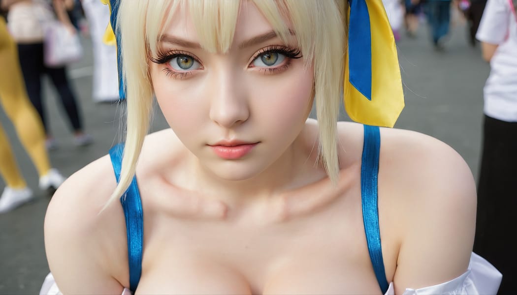 Tags: 21872187, SDXL
{"3": {"inputs": {"seed": 603321437361967, "steps": 32, "cfg": 7.68, "sampler_name": "dpmpp_2m", "scheduler": "karras", "denoise": 1.0, "model": ["27", 0], "positive": ["6", 0], "negative": ["7", 0], "latent_image": ["5", 0]}, "class_type": "KSampler"}, "4": {"inputs": {"ckpt_name": "juggernautxl.safetensors"}, "class_type": "CheckpointLoaderSimple"}, "5": {"inputs": {"width": 1344, "height": 768, "batch_size": 1}, "class_type": "EmptyLatentImage"}, "6": {"inputs": {"text": "20 year old girl, (ukrainian:1.11), (idol:1.03), (slim:1.09), (beautiful eyes:1.02), (double eyelids:1.02), (pale skin:1.04), (temptress:0.99), (eyelashes:1.05), (seductive facial expression:1.05), (seductive pose:1.06), (blush:0.99), (detailed face:1.09), (sexy lips:1.06), (in a seductive pose:0.97), (large perky breasts:1.13), (cleavage:1.11), (thigh gap:1.11), (in a cosplay:1.08) at comiket posing for camera, (natural looking skin:1.01), (candid cinema:1.06), (detailed skin:1.09), (film:1.00), (skin fuzz:1.04), (RAW:1.05), (textured skin:1.00), (portra:1.02), (soft lighting:1.05)", "clip": ["27", 1]}, "class_type": "CLIPTextEncode"}, "7": {"inputs": {"text": "(watermark:1.05), (bad hands:1.08), (worst quality:1.06), (low resolution:1.07), (twisted:1.11), (distorted:1.05), (open mouth:1.11)", "clip": ["27", 1]}, "class_type": "CLIPTextEncode"}, "8": {"inputs": {"samples": ["3", 0], "vae": ["4", 2]}, "class_type": "VAEDecode"}, "25": {"inputs": {"lora_name": "nudify_xl.safetensors", "strength_model": 0.04, "strength_clip": 0.2, "model": ["4", 0], "clip": ["4", 1]}, "class_type": "LoraLoader"}, "26": {"inputs": {"lora_name": "shirtlift_SDXL_v2.safetensors", "strength_model": 0.05, "strength_clip": 0.11, "model": ["25", 0], "clip": ["25", 1]}, "class_type": "LoraLoader"}, "27": {"inputs": {"lora_name": "PerfectEyesXL.safetensors", "strength_model": 0.17, "strength_clip": 0.02, "model": ["26", 0], "clip": ["26", 1]}, "class_type": "LoraLoader"}, "30": {"inputs": {"model_name": "4x_NMKD-Superscale-SP_178000_G.pth"}, "class_type": "UpscaleModelLoader"}, "31": {"inputs": {"upscale_model": ["30", 0], "image": ["8", 0]}, "class_type": "ImageUpscaleWithModel"}, "32": {"inputs": {"upscale_method": "lanczos", "scale_by": 0.5, "image": ["31", 0]}, "class_type": "ImageScaleBy"}, "33": {"inputs": {"pixels": ["32", 0], "vae": ["4", 2]}, "class_type": "VAEEncode"}, "34": {"inputs": {"seed": 603321437361967, "steps": 32, "cfg": 7.68, "sampler_name": "dpmpp_2m", "scheduler": "karras", "denoise": 0.3, "model": ["27", 0], "positive": ["6", 0], "negative": ["7", 0], "latent_image": ["33", 0]}, "class_type": "KSampler"}, "36": {"inputs": {"samples": ["34", 0], "vae": ["4", 2]}, "class_type": "VAEDecode"}, "39": {"inputs": {"filename_prefix": "comfyapi-1717615015609", "images": ["36", 0]}, "class_type": "SaveImage"}}