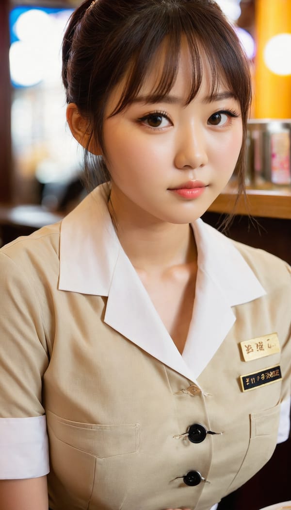 Tags: 21872187, SDXL
{"3": {"inputs": {"seed": 266507762563112, "steps": 64, "cfg": 6.33, "sampler_name": "dpmpp_2m", "scheduler": "karras", "denoise": 1.0, "model": ["27", 0], "positive": ["6", 0], "negative": ["7", 0], "latent_image": ["5", 0]}, "class_type": "KSampler"}, "4": {"inputs": {"ckpt_name": "juggernautxl.safetensors"}, "class_type": "CheckpointLoaderSimple"}, "5": {"inputs": {"width": 768, "height": 1344, "batch_size": 1}, "class_type": "EmptyLatentImage"}, "6": {"inputs": {"text": "19 year old girl, (japanese:1.00), (double eyelids:1.12), (seductive pose:1.14), (idol:1.08), (slim:1.14), (seductive facial expression:0.95), (eyelashes:1.00), (cute:1.01), (beautiful eyes:1.00), (temptress:1.00), (detailed face:0.99), (blush:1.14), (sexy lips:1.08), (on all fours:0.99), (spreading ass cheeks:0.97), (from behind:1.06), (backboob:1.03), (a waitress in uniform:1.02) working at a restaurant, (candid cinema:1.02), (RAW:1.03), (film:1.00), (textured skin:1.00), (detailed skin:1.00), (skin fuzz:1.06), (natural looking skin:1.02), (portra:1.09), (soft lighting:1.03)", "clip": ["27", 1]}, "class_type": "CLIPTextEncode"}, "7": {"inputs": {"text": "(bad hands:1.11), (open mouth:1.14), (twisted:1.12), (low resolution:1.05), (distorted:1.11), (worst quality:1.08), (watermark:1.10)", "clip": ["27", 1]}, "class_type": "CLIPTextEncode"}, "8": {"inputs": {"samples": ["3", 0], "vae": ["4", 2]}, "class_type": "VAEDecode"}, "25": {"inputs": {"lora_name": "nudify_xl.safetensors", "strength_model": 0.35, "strength_clip": 0.17, "model": ["4", 0], "clip": ["4", 1]}, "class_type": "LoraLoader"}, "26": {"inputs": {"lora_name": "shirtlift_SDXL_v2.safetensors", "strength_model": 0.05, "strength_clip": 0.15, "model": ["25", 0], "clip": ["25", 1]}, "class_type": "LoraLoader"}, "27": {"inputs": {"lora_name": "PerfectEyesXL.safetensors", "strength_model": 0.11, "strength_clip": 0.16, "model": ["26", 0], "clip": ["26", 1]}, "class_type": "LoraLoader"}, "30": {"inputs": {"model_name": "4x_NMKD-Superscale-SP_178000_G.pth"}, "class_type": "UpscaleModelLoader"}, "31": {"inputs": {"upscale_model": ["30", 0], "image": ["8", 0]}, "class_type": "ImageUpscaleWithModel"}, "32": {"inputs": {"upscale_method": "lanczos", "scale_by": 0.5, "image": ["31", 0]}, "class_type": "ImageScaleBy"}, "33": {"inputs": {"pixels": ["32", 0], "vae": ["4", 2]}, "class_type": "VAEEncode"}, "34": {"inputs": {"seed": 266507762563112, "steps": 64, "cfg": 6.33, "sampler_name": "dpmpp_2m", "scheduler": "karras", "denoise": 0.3, "model": ["27", 0], "positive": ["6", 0], "negative": ["7", 0], "latent_image": ["33", 0]}, "class_type": "KSampler"}, "36": {"inputs": {"samples": ["34", 0], "vae": ["4", 2]}, "class_type": "VAEDecode"}, "39": {"inputs": {"filename_prefix": "comfyapi-1726895206178", "images": ["36", 0]}, "class_type": "SaveImage"}}