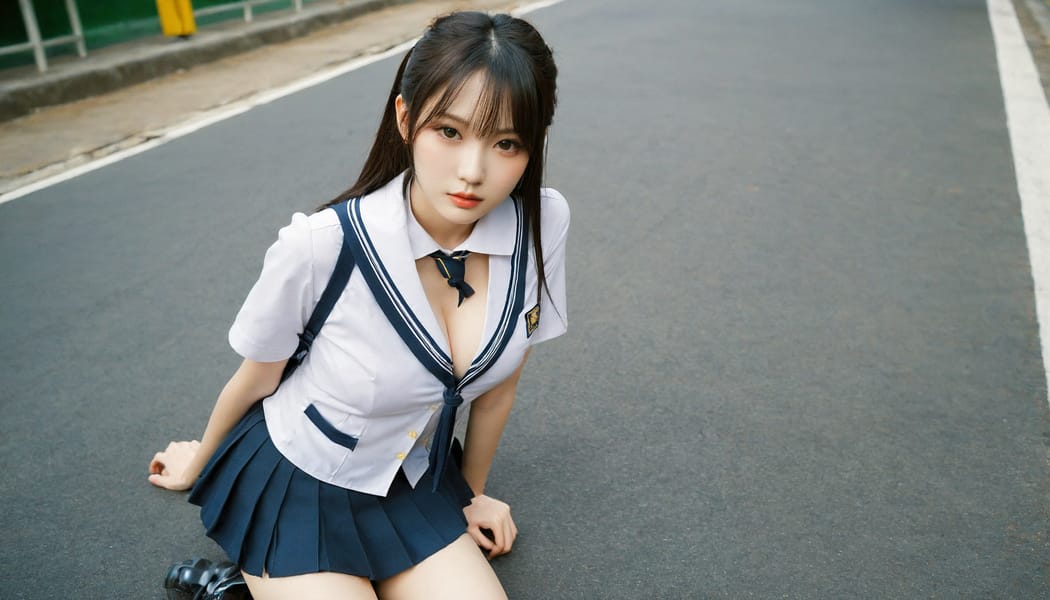 Tags: 21872187, SDXL
{"3": {"inputs": {"seed": 970665009075680, "steps": 64, "cfg": 7.7, "sampler_name": "dpmpp_2m", "scheduler": "karras", "denoise": 1.0, "model": ["27", 0], "positive": ["6", 0], "negative": ["7", 0], "latent_image": ["5", 0]}, "class_type": "KSampler"}, "4": {"inputs": {"ckpt_name": "helloworldxl.safetensors"}, "class_type": "CheckpointLoaderSimple"}, "5": {"inputs": {"width": 1344, "height": 768, "batch_size": 1}, "class_type": "EmptyLatentImage"}, "6": {"inputs": {"text": "28 year old girl, (korean:1.02), (japanese:1.08), (idol:1.03), (double eyelids:1.06), (seductive pose:1.14), (slim:1.11), (eyelashes:1.06), (seductive facial expression:0.96), (beautiful eyes:1.02), (detailed face:1.13), (temptress:1.03), (pale skin:1.08), (sexy lips:1.11), (blush:0.99), (in a seductive pose:0.99), (large perky breasts:1.03), (cleavage:1.06), (thigh gap:1.09), (school uniform:1.10), choker, busy street, (soft lighting:1.06), (RAW:1.03), (candid cinema:1.00), (portra:1.04), (textured skin:1.07), (film:1.08), (detailed skin:1.04), (skin fuzz:1.00)", "clip": ["27", 1]}, "class_type": "CLIPTextEncode"}, "7": {"inputs": {"text": "(low resolution:1.06), (watermark:1.07), (distorted:1.09), (twisted:1.13), (worst quality:1.08), (bad hands:1.14), (open mouth:1.09)", "clip": ["27", 1]}, "class_type": "CLIPTextEncode"}, "8": {"inputs": {"samples": ["3", 0], "vae": ["4", 2]}, "class_type": "VAEDecode"}, "25": {"inputs": {"lora_name": "nudify_xl.safetensors", "strength_model": 0.26, "strength_clip": 0.05, "model": ["4", 0], "clip": ["4", 1]}, "class_type": "LoraLoader"}, "26": {"inputs": {"lora_name": "shirtlift_SDXL_v2.safetensors", "strength_model": 0.16, "strength_clip": 0.02, "model": ["25", 0], "clip": ["25", 1]}, "class_type": "LoraLoader"}, "27": {"inputs": {"lora_name": "PerfectEyesXL.safetensors", "strength_model": 0.18, "strength_clip": 0.18, "model": ["26", 0], "clip": ["26", 1]}, "class_type": "LoraLoader"}, "30": {"inputs": {"model_name": "4x_NMKD-Superscale-SP_178000_G.pth"}, "class_type": "UpscaleModelLoader"}, "31": {"inputs": {"upscale_model": ["30", 0], "image": ["8", 0]}, "class_type": "ImageUpscaleWithModel"}, "32": {"inputs": {"upscale_method": "lanczos", "scale_by": 0.5, "image": ["31", 0]}, "class_type": "ImageScaleBy"}, "33": {"inputs": {"pixels": ["32", 0], "vae": ["4", 2]}, "class_type": "VAEEncode"}, "34": {"inputs": {"seed": 970665009075680, "steps": 64, "cfg": 7.7, "sampler_name": "dpmpp_2m", "scheduler": "karras", "denoise": 0.3, "model": ["27", 0], "positive": ["6", 0], "negative": ["7", 0], "latent_image": ["33", 0]}, "class_type": "KSampler"}, "36": {"inputs": {"samples": ["34", 0], "vae": ["4", 2]}, "class_type": "VAEDecode"}, "39": {"inputs": {"filename_prefix": "comfyapi-1717188784242", "images": ["36", 0]}, "class_type": "SaveImage"}}