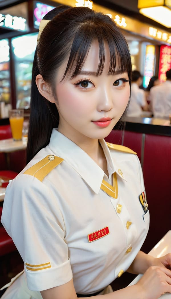 Tags: 21872187, SDXL
{"3": {"inputs": {"seed": 272505095453046, "steps": 32, "cfg": 7.99, "sampler_name": "dpmpp_2m", "scheduler": "karras", "denoise": 1.0, "model": ["27", 0], "positive": ["6", 0], "negative": ["7", 0], "latent_image": ["5", 0]}, "class_type": "KSampler"}, "4": {"inputs": {"ckpt_name": "juggernautxl.safetensors"}, "class_type": "CheckpointLoaderSimple"}, "5": {"inputs": {"width": 768, "height": 1344, "batch_size": 1}, "class_type": "EmptyLatentImage"}, "6": {"inputs": {"text": "26 year old girl, (chinese:1.08), (japanese:1.06), (taiwanese:1.10), (ukrainian:1.01), (cute:1.06), (eyelashes:1.09), (pale skin:0.95), (blush:1.06), (idol:1.09), (seductive facial expression:1.13), (sexy lips:1.09), (slim:1.02), (temptress:1.06), (detailed face:0.99), (beautiful eyes:1.11), (perky ass:0.96), (exposed ass:1.09), (looking back:0.96), (sexy ass:1.11), (thigh gap:1.07), (a waitress in uniform:1.11) working at a restaurant, (candid cinema:1.08), (portra:1.04), (RAW:1.01), (film:1.09), (natural looking skin:1.03), (detailed skin:1.08), (skin fuzz:1.02), (textured skin:1.04), (soft lighting:1.04)", "clip": ["27", 1]}, "class_type": "CLIPTextEncode"}, "7": {"inputs": {"text": "(twisted:1.13), (watermark:1.13), (low resolution:1.10), (worst quality:1.07), (distorted:1.14), (bad hands:1.07), (open mouth:1.06)", "clip": ["27", 1]}, "class_type": "CLIPTextEncode"}, "8": {"inputs": {"samples": ["3", 0], "vae": ["4", 2]}, "class_type": "VAEDecode"}, "25": {"inputs": {"lora_name": "nudify_xl.safetensors", "strength_model": 0.03, "strength_clip": 0.07, "model": ["4", 0], "clip": ["4", 1]}, "class_type": "LoraLoader"}, "26": {"inputs": {"lora_name": "shirtlift_SDXL_v2.safetensors", "strength_model": 0.15, "strength_clip": 0.09, "model": ["25", 0], "clip": ["25", 1]}, "class_type": "LoraLoader"}, "27": {"inputs": {"lora_name": "PerfectEyesXL.safetensors", "strength_model": 0.14, "strength_clip": 0.16, "model": ["26", 0], "clip": ["26", 1]}, "class_type": "LoraLoader"}, "30": {"inputs": {"model_name": "4x_NMKD-Superscale-SP_178000_G.pth"}, "class_type": "UpscaleModelLoader"}, "31": {"inputs": {"upscale_model": ["30", 0], "image": ["8", 0]}, "class_type": "ImageUpscaleWithModel"}, "32": {"inputs": {"upscale_method": "lanczos", "scale_by": 0.5, "image": ["31", 0]}, "class_type": "ImageScaleBy"}, "33": {"inputs": {"pixels": ["32", 0], "vae": ["4", 2]}, "class_type": "VAEEncode"}, "34": {"inputs": {"seed": 272505095453046, "steps": 32, "cfg": 7.99, "sampler_name": "dpmpp_2m", "scheduler": "karras", "denoise": 0.3, "model": ["27", 0], "positive": ["6", 0], "negative": ["7", 0], "latent_image": ["33", 0]}, "class_type": "KSampler"}, "36": {"inputs": {"samples": ["34", 0], "vae": ["4", 2]}, "class_type": "VAEDecode"}, "39": {"inputs": {"filename_prefix": "comfyapi-1715937483992", "images": ["36", 0]}, "class_type": "SaveImage"}}