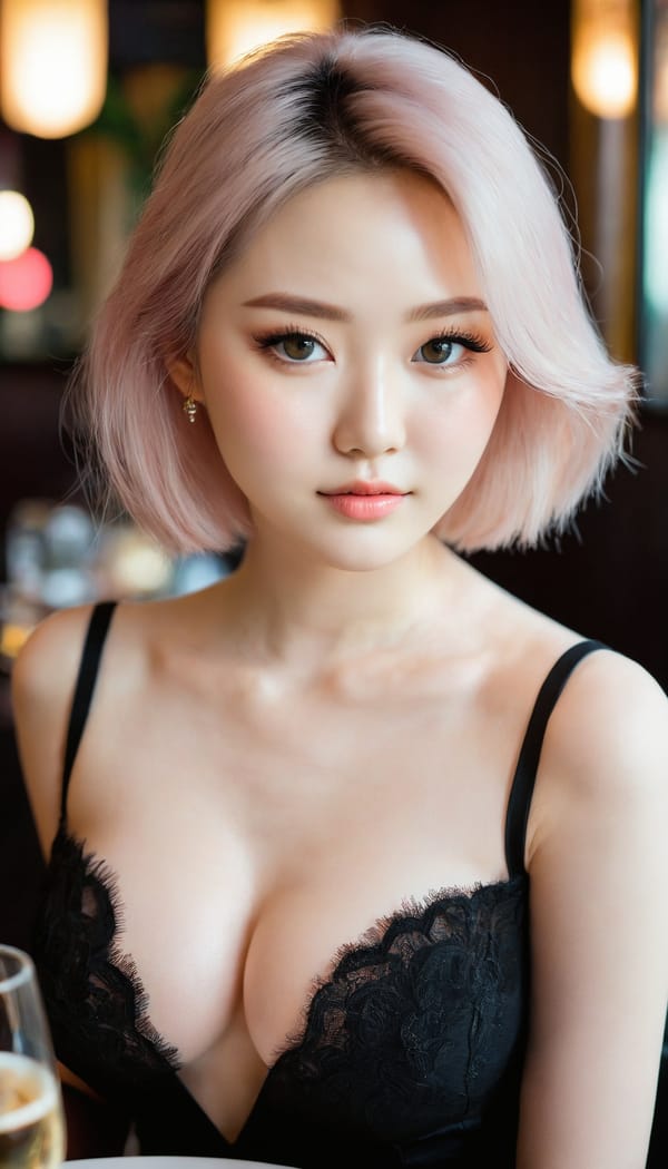 Tags: 21872187, SDXL
{"3": {"inputs": {"seed": 129023016193160, "steps": 32, "cfg": 7.3, "sampler_name": "dpmpp_2m", "scheduler": "karras", "denoise": 1.0, "model": ["27", 0], "positive": ["6", 0], "negative": ["7", 0], "latent_image": ["5", 0]}, "class_type": "KSampler"}, "4": {"inputs": {"ckpt_name": "juggernautxl.safetensors"}, "class_type": "CheckpointLoaderSimple"}, "5": {"inputs": {"width": 768, "height": 1344, "batch_size": 1}, "class_type": "EmptyLatentImage"}, "6": {"inputs": {"text": "26 year old girl, (russian:0.97), (korean:1.06), (irish:0.98), (idol:1.01), (seductive facial expression:0.99), (detailed face:1.09), (temptress:1.11), (eyelashes:1.03), (sexy lips:0.98), (blush:1.12), (cute:0.98), (slim:1.00), (beautiful eyes:1.10), (seductive pose:1.07), (double eyelids:0.98), (pale skin:1.03), (in a seductive pose:1.12), (large perky breasts:1.12), (cleavage:0.99), (thigh gap:1.01), (wearing a little black dress:0.99) at a fine dining restaurant, (soft lighting:1.06), (candid cinema:1.05), (skin fuzz:1.03), (textured skin:1.02), (film:1.01), (portra:1.03), (detailed skin:1.09), (natural looking skin:1.01), (RAW:1.03)", "clip": ["27", 1]}, "class_type": "CLIPTextEncode"}, "7": {"inputs": {"text": "(bad hands:1.07), (watermark:1.11), (low resolution:1.11), (twisted:1.13), (open mouth:1.14), (distorted:1.14), (worst quality:1.09)", "clip": ["27", 1]}, "class_type": "CLIPTextEncode"}, "8": {"inputs": {"samples": ["3", 0], "vae": ["4", 2]}, "class_type": "VAEDecode"}, "25": {"inputs": {"lora_name": "nudify_xl.safetensors", "strength_model": 0.06, "strength_clip": 0.18, "model": ["4", 0], "clip": ["4", 1]}, "class_type": "LoraLoader"}, "26": {"inputs": {"lora_name": "shirtlift_SDXL_v2.safetensors", "strength_model": 0.13, "strength_clip": 0.0, "model": ["25", 0], "clip": ["25", 1]}, "class_type": "LoraLoader"}, "27": {"inputs": {"lora_name": "PerfectEyesXL.safetensors", "strength_model": 0.12, "strength_clip": 0.17, "model": ["26", 0], "clip": ["26", 1]}, "class_type": "LoraLoader"}, "30": {"inputs": {"model_name": "4x_NMKD-Superscale-SP_178000_G.pth"}, "class_type": "UpscaleModelLoader"}, "31": {"inputs": {"upscale_model": ["30", 0], "image": ["8", 0]}, "class_type": "ImageUpscaleWithModel"}, "32": {"inputs": {"upscale_method": "lanczos", "scale_by": 0.5, "image": ["31", 0]}, "class_type": "ImageScaleBy"}, "33": {"inputs": {"pixels": ["32", 0], "vae": ["4", 2]}, "class_type": "VAEEncode"}, "34": {"inputs": {"seed": 129023016193160, "steps": 32, "cfg": 7.3, "sampler_name": "dpmpp_2m", "scheduler": "karras", "denoise": 0.3, "model": ["27", 0], "positive": ["6", 0], "negative": ["7", 0], "latent_image": ["33", 0]}, "class_type": "KSampler"}, "36": {"inputs": {"samples": ["34", 0], "vae": ["4", 2]}, "class_type": "VAEDecode"}, "39": {"inputs": {"filename_prefix": "comfyapi-1735601097744", "images": ["36", 0]}, "class_type": "SaveImage"}}