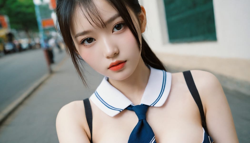 Tags: 21872187, SDXL
{"3": {"inputs": {"seed": 431890581526879, "steps": 32, "cfg": 5.16, "sampler_name": "dpmpp_2m", "scheduler": "karras", "denoise": 1.0, "model": ["27", 0], "positive": ["6", 0], "negative": ["7", 0], "latent_image": ["5", 0]}, "class_type": "KSampler"}, "4": {"inputs": {"ckpt_name": "helloworldxl.safetensors"}, "class_type": "CheckpointLoaderSimple"}, "5": {"inputs": {"width": 1344, "height": 768, "batch_size": 1}, "class_type": "EmptyLatentImage"}, "6": {"inputs": {"text": "20 year old girl, (chinese:1.04), (beautiful eyes:1.14), (double eyelids:1.04), (eyelashes:1.05), (idol:1.03), (pale skin:1.13), (temptress:1.07), (blush:0.99), (sexy lips:1.01), (seductive facial expression:1.06), (cute:1.01), (slim:1.03), (seductive pose:1.04), (detailed face:1.14), (in a seductive pose:0.99), (large perky breasts:1.07), (cleavage:1.02), (thigh gap:1.05), (school uniform:1.00), choker, busy street, (RAW:1.04), (candid cinema:1.01), (soft lighting:1.01), (portra:1.04), (skin fuzz:1.03), (natural looking skin:1.06), (detailed skin:1.08), (textured skin:1.08), (film:1.00)", "clip": ["27", 1]}, "class_type": "CLIPTextEncode"}, "7": {"inputs": {"text": "(bad hands:1.05), (twisted:1.06), (watermark:1.10), (low resolution:1.05), (distorted:1.06), (open mouth:1.14), (worst quality:1.06)", "clip": ["27", 1]}, "class_type": "CLIPTextEncode"}, "8": {"inputs": {"samples": ["3", 0], "vae": ["4", 2]}, "class_type": "VAEDecode"}, "25": {"inputs": {"lora_name": "nudify_xl.safetensors", "strength_model": 0.02, "strength_clip": 0.0, "model": ["4", 0], "clip": ["4", 1]}, "class_type": "LoraLoader"}, "26": {"inputs": {"lora_name": "shirtlift_SDXL_v2.safetensors", "strength_model": 0.0, "strength_clip": 0.11, "model": ["25", 0], "clip": ["25", 1]}, "class_type": "LoraLoader"}, "27": {"inputs": {"lora_name": "PerfectEyesXL.safetensors", "strength_model": 0.01, "strength_clip": 0.19, "model": ["26", 0], "clip": ["26", 1]}, "class_type": "LoraLoader"}, "30": {"inputs": {"model_name": "4x_NMKD-Superscale-SP_178000_G.pth"}, "class_type": "UpscaleModelLoader"}, "31": {"inputs": {"upscale_model": ["30", 0], "image": ["8", 0]}, "class_type": "ImageUpscaleWithModel"}, "32": {"inputs": {"upscale_method": "lanczos", "scale_by": 0.5, "image": ["31", 0]}, "class_type": "ImageScaleBy"}, "33": {"inputs": {"pixels": ["32", 0], "vae": ["4", 2]}, "class_type": "VAEEncode"}, "34": {"inputs": {"seed": 431890581526879, "steps": 32, "cfg": 5.16, "sampler_name": "dpmpp_2m", "scheduler": "karras", "denoise": 0.3, "model": ["27", 0], "positive": ["6", 0], "negative": ["7", 0], "latent_image": ["33", 0]}, "class_type": "KSampler"}, "36": {"inputs": {"samples": ["34", 0], "vae": ["4", 2]}, "class_type": "VAEDecode"}, "39": {"inputs": {"filename_prefix": "comfyapi-1726509553737", "images": ["36", 0]}, "class_type": "SaveImage"}}