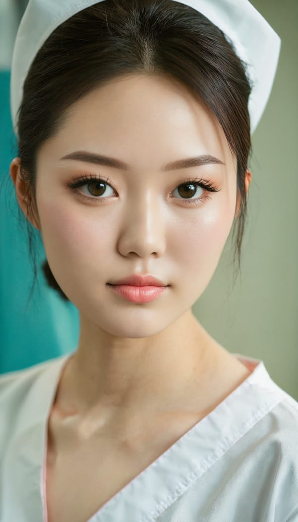 Tags: 21872187, SDXL
{"3": {"inputs": {"seed": 413663227716213, "steps": 64, "cfg": 6.69, "sampler_name": "dpmpp_2m", "scheduler": "karras", "denoise": 1.0, "model": ["27", 0], "positive": ["6", 0], "negative": ["7", 0], "latent_image": ["5", 0]}, "class_type": "KSampler"}, "4": {"inputs": {"ckpt_name": "juggernautxl.safetensors"}, "class_type": "CheckpointLoaderSimple"}, "5": {"inputs": {"width": 768, "height": 1344, "batch_size": 1}, "class_type": "EmptyLatentImage"}, "6": {"inputs": {"text": "25 year old girl, (irish:1.08), (chinese:1.05), (idol:0.99), (detailed face:0.98), (seductive facial expression:1.14), (pale skin:0.97), (temptress:1.01), (cute:1.11), (sexy lips:1.03), (blush:1.13), (double eyelids:1.00), (beautiful eyes:0.97), (slim:0.96), (eyelashes:1.00), (seductive pose:0.97), (perky ass:1.01), (exposed ass:0.99), (looking back:1.14), (sexy ass:1.10), (thigh gap:1.11), (nurse in uniform:0.99) working in a hospital ward, (candid cinema:1.06), (detailed skin:1.05), (RAW:1.03), (skin fuzz:1.01), (soft lighting:1.04), (natural looking skin:1.02), (textured skin:1.04), (portra:1.08), (film:1.08)", "clip": ["27", 1]}, "class_type": "CLIPTextEncode"}, "7": {"inputs": {"text": "(open mouth:1.11), (distorted:1.10), (twisted:1.14), (bad hands:1.12), (low resolution:1.06), (watermark:1.10), (worst quality:1.14)", "clip": ["27", 1]}, "class_type": "CLIPTextEncode"}, "8": {"inputs": {"samples": ["3", 0], "vae": ["4", 2]}, "class_type": "VAEDecode"}, "25": {"inputs": {"lora_name": "nudify_xl.safetensors", "strength_model": 0.28, "strength_clip": 0.18, "model": ["4", 0], "clip": ["4", 1]}, "class_type": "LoraLoader"}, "26": {"inputs": {"lora_name": "shirtlift_SDXL_v2.safetensors", "strength_model": 0.12, "strength_clip": 0.0, "model": ["25", 0], "clip": ["25", 1]}, "class_type": "LoraLoader"}, "27": {"inputs": {"lora_name": "PerfectEyesXL.safetensors", "strength_model": 0.19, "strength_clip": 0.16, "model": ["26", 0], "clip": ["26", 1]}, "class_type": "LoraLoader"}, "30": {"inputs": {"model_name": "4x_NMKD-Superscale-SP_178000_G.pth"}, "class_type": "UpscaleModelLoader"}, "31": {"inputs": {"upscale_model": ["30", 0], "image": ["8", 0]}, "class_type": "ImageUpscaleWithModel"}, "32": {"inputs": {"upscale_method": "lanczos", "scale_by": 0.5, "image": ["31", 0]}, "class_type": "ImageScaleBy"}, "33": {"inputs": {"pixels": ["32", 0], "vae": ["4", 2]}, "class_type": "VAEEncode"}, "34": {"inputs": {"seed": 413663227716213, "steps": 64, "cfg": 6.69, "sampler_name": "dpmpp_2m", "scheduler": "karras", "denoise": 0.3, "model": ["27", 0], "positive": ["6", 0], "negative": ["7", 0], "latent_image": ["33", 0]}, "class_type": "KSampler"}, "36": {"inputs": {"samples": ["34", 0], "vae": ["4", 2]}, "class_type": "VAEDecode"}, "39": {"inputs": {"filename_prefix": "comfyapi-1726481352725", "images": ["36", 0]}, "class_type": "SaveImage"}}