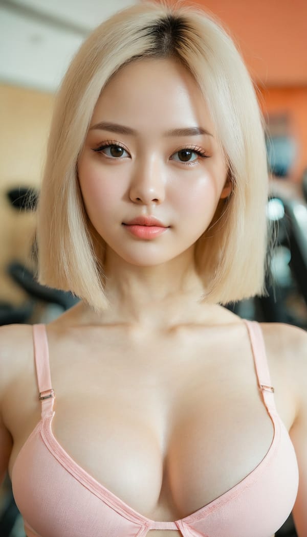 Tags: 21872187, SDXL
{"3": {"inputs": {"seed": 955543130282396, "steps": 64, "cfg": 5.69, "sampler_name": "dpmpp_2m", "scheduler": "karras", "denoise": 1.0, "model": ["27", 0], "positive": ["6", 0], "negative": ["7", 0], "latent_image": ["5", 0]}, "class_type": "KSampler"}, "4": {"inputs": {"ckpt_name": "juggernautxl.safetensors"}, "class_type": "CheckpointLoaderSimple"}, "5": {"inputs": {"width": 768, "height": 1344, "batch_size": 1}, "class_type": "EmptyLatentImage"}, "6": {"inputs": {"text": "20 year old girl, (russian:1.09), (japanese:0.99), (double eyelids:1.04), (seductive pose:0.96), (cute:1.04), (seductive facial expression:0.95), (detailed face:1.05), (slim:1.01), (eyelashes:0.99), (temptress:1.00), (beautiful eyes:1.01), (sexy lips:0.99), (pale skin:1.02), (idol:0.98), (blush:1.03), (in a seductive pose:1.11), (large perky breasts:1.06), (cleavage:0.96), (thigh gap:1.13), (in skimpy gym outfit:0.98) at a gym, (skin fuzz:1.09), (textured skin:1.00), (soft lighting:1.06), (RAW:1.02), (natural looking skin:1.08), (candid cinema:1.06), (portra:1.09), (film:1.00), (detailed skin:1.00)", "clip": ["27", 1]}, "class_type": "CLIPTextEncode"}, "7": {"inputs": {"text": "(low resolution:1.12), (twisted:1.10), (open mouth:1.09), (watermark:1.13), (distorted:1.13), (bad hands:1.08), (worst quality:1.13)", "clip": ["27", 1]}, "class_type": "CLIPTextEncode"}, "8": {"inputs": {"samples": ["3", 0], "vae": ["4", 2]}, "class_type": "VAEDecode"}, "25": {"inputs": {"lora_name": "nudify_xl.safetensors", "strength_model": 0.14, "strength_clip": 0.31, "model": ["4", 0], "clip": ["4", 1]}, "class_type": "LoraLoader"}, "26": {"inputs": {"lora_name": "shirtlift_SDXL_v2.safetensors", "strength_model": 0.08, "strength_clip": 0.04, "model": ["25", 0], "clip": ["25", 1]}, "class_type": "LoraLoader"}, "27": {"inputs": {"lora_name": "PerfectEyesXL.safetensors", "strength_model": 0.1, "strength_clip": 0.13, "model": ["26", 0], "clip": ["26", 1]}, "class_type": "LoraLoader"}, "30": {"inputs": {"model_name": "4x_NMKD-Superscale-SP_178000_G.pth"}, "class_type": "UpscaleModelLoader"}, "31": {"inputs": {"upscale_model": ["30", 0], "image": ["8", 0]}, "class_type": "ImageUpscaleWithModel"}, "32": {"inputs": {"upscale_method": "lanczos", "scale_by": 0.5, "image": ["31", 0]}, "class_type": "ImageScaleBy"}, "33": {"inputs": {"pixels": ["32", 0], "vae": ["4", 2]}, "class_type": "VAEEncode"}, "34": {"inputs": {"seed": 955543130282396, "steps": 64, "cfg": 5.69, "sampler_name": "dpmpp_2m", "scheduler": "karras", "denoise": 0.3, "model": ["27", 0], "positive": ["6", 0], "negative": ["7", 0], "latent_image": ["33", 0]}, "class_type": "KSampler"}, "36": {"inputs": {"samples": ["34", 0], "vae": ["4", 2]}, "class_type": "VAEDecode"}, "39": {"inputs": {"filename_prefix": "comfyapi-1718439497613", "images": ["36", 0]}, "class_type": "SaveImage"}}