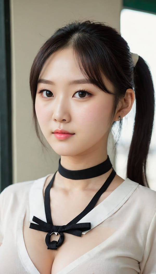 Tags: 21872187, SDXL
{"3": {"inputs": {"seed": 657659041444284, "steps": 64, "cfg": 5.42, "sampler_name": "dpmpp_2m", "scheduler": "karras", "denoise": 1.0, "model": ["27", 0], "positive": ["6", 0], "negative": ["7", 0], "latent_image": ["5", 0]}, "class_type": "KSampler"}, "4": {"inputs": {"ckpt_name": "juggernautXL_v8Rundiffusion.safetensors"}, "class_type": "CheckpointLoaderSimple"}, "5": {"inputs": {"width": 768, "height": 1344, "batch_size": 1}, "class_type": "EmptyLatentImage"}, "6": {"inputs": {"text": "27 year old girl, (korean:1.01), (chinese:1.05), (eyelashes:0.95), (seductive facial expression:1.14), (beautiful eyes:0.97), (idol:1.01), (detailed face:1.09), (double eyelids:1.00), (pale skin:1.12), (cute:1.01), (blush:1.13), (slim:1.11), (seductive pose:1.08), (sexy lips:1.12), (temptress:1.06), (in a seductive pose:1.08), (large perky breasts:0.99), (cleavage:1.01), (thigh gap:1.02), (school uniform:1.03), choker, busy street, (detailed skin:1.08), (RAW:1.01), (textured skin:1.00), (skin fuzz:1.05), (soft lighting:1.04), (candid cinema:1.07), (film:1.08), (portra:1.08), (natural looking skin:1.03)", "clip": ["27", 1]}, "class_type": "CLIPTextEncode"}, "7": {"inputs": {"text": "(bad hands:1.12), (low resolution:1.06), (open mouth:1.08), (distorted:1.10), (worst quality:1.12), (twisted:1.13), (watermark:1.14)", "clip": ["27", 1]}, "class_type": "CLIPTextEncode"}, "8": {"inputs": {"samples": ["3", 0], "vae": ["4", 2]}, "class_type": "VAEDecode"}, "25": {"inputs": {"lora_name": "nudify_xl.safetensors", "strength_model": 0.06, "strength_clip": 0.38, "model": ["4", 0], "clip": ["4", 1]}, "class_type": "LoraLoader"}, "26": {"inputs": {"lora_name": "shirtlift_SDXL_v2.safetensors", "strength_model": 0.16, "strength_clip": 0.12, "model": ["25", 0], "clip": ["25", 1]}, "class_type": "LoraLoader"}, "27": {"inputs": {"lora_name": "PerfectEyesXL.safetensors", "strength_model": 0.02, "strength_clip": 0.04, "model": ["26", 0], "clip": ["26", 1]}, "class_type": "LoraLoader"}, "30": {"inputs": {"model_name": "4x_NMKD-Superscale-SP_178000_G.pth"}, "class_type": "UpscaleModelLoader"}, "31": {"inputs": {"upscale_model": ["30", 0], "image": ["8", 0]}, "class_type": "ImageUpscaleWithModel"}, "32": {"inputs": {"upscale_method": "lanczos", "scale_by": 0.5, "image": ["31", 0]}, "class_type": "ImageScaleBy"}, "33": {"inputs": {"pixels": ["32", 0], "vae": ["4", 2]}, "class_type": "VAEEncode"}, "34": {"inputs": {"seed": 657659041444284, "steps": 64, "cfg": 5.42, "sampler_name": "dpmpp_2m", "scheduler": "karras", "denoise": 0.3, "model": ["27", 0], "positive": ["6", 0], "negative": ["7", 0], "latent_image": ["33", 0]}, "class_type": "KSampler"}, "36": {"inputs": {"samples": ["34", 0], "vae": ["4", 2]}, "class_type": "VAEDecode"}, "39": {"inputs": {"filename_prefix": "comfyapi-1707247638156", "images": ["36", 0]}, "class_type": "SaveImage"}}