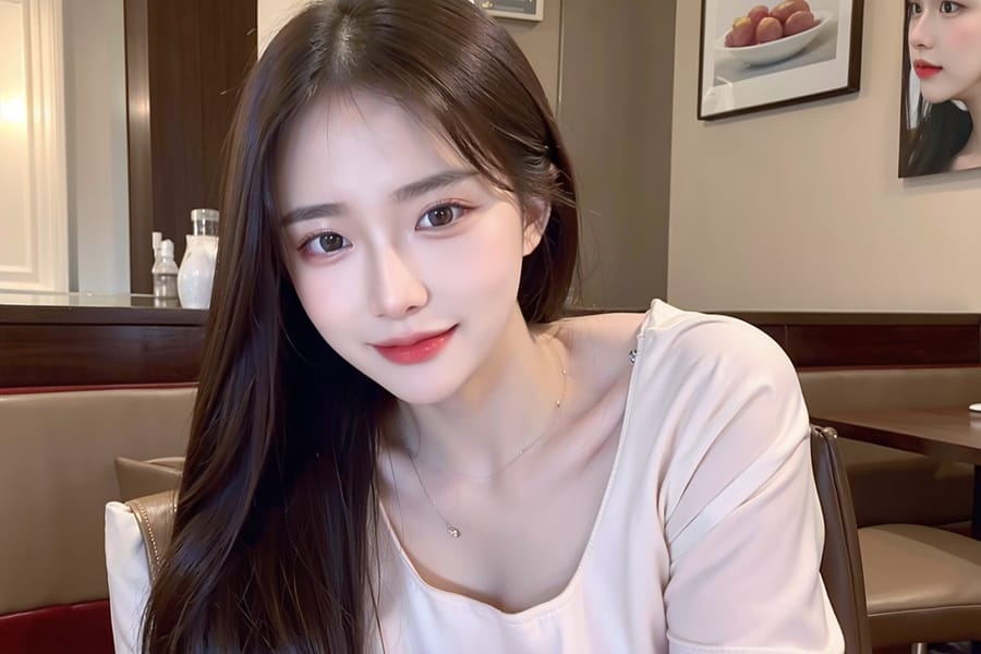 Tags: 21872187
<lora:mix4:0.59>, <lora:koreanDollLikeness:0.61>, <lora:taiwanDollLikeness_v20:0.42>, (russian:1.05), (waitress wearing uniform:1.12), restaurant, (seductive pose:0.99), extremely detailed face, cute, (photorealistic:0.92), sexy lips, seductive smile, double eyelids, eyelashes, pale skin, perky breasts, full body portrait, textured skin, 4K, sharp, tall, blush, 1girl, (dramatic:0.92)
Negative prompt: anime, black and white, (worst quality:2.07)
Steps: 32, Sampler: DPM++ 2M Karras, CFG scale: 5.06, Seed: 1883954008, Size: 768x512, Model hash: fc2511737a, Model: chilloutmix_NiPrunedFp32Fix, Seed resize from: -1x-1, Denoising strength: 0.45, Version: v1.2.1, Hires upscale: 2.0, Hires steps: 64, Hires upscaler: ESRGAN_4x