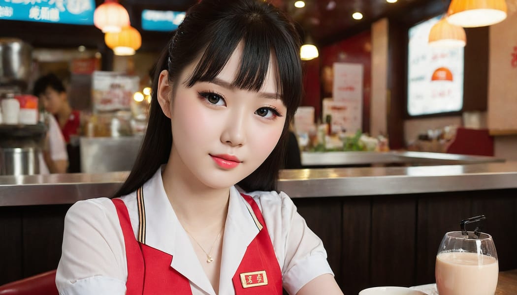 Tags: 21872187, SDXL
{"3": {"inputs": {"seed": 609277832246653, "steps": 64, "cfg": 6.95, "sampler_name": "dpmpp_2m", "scheduler": "karras", "denoise": 1.0, "model": ["27", 0], "positive": ["6", 0], "negative": ["7", 0], "latent_image": ["5", 0]}, "class_type": "KSampler"}, "4": {"inputs": {"ckpt_name": "juggernautXL_v8Rundiffusion.safetensors"}, "class_type": "CheckpointLoaderSimple"}, "5": {"inputs": {"width": 1344, "height": 768, "batch_size": 1}, "class_type": "EmptyLatentImage"}, "6": {"inputs": {"text": "19 year old girl, (chinese:1.04), (russian:1.13), (japanese:0.96), (ukrainian:1.07), (slim:1.09), (pale skin:1.06), (beautiful eyes:1.01), (idol:0.99), (seductive pose:1.13), (cute:0.97), (detailed face:1.08), (eyelashes:1.10), (blush:1.09), (seductive facial expression:1.11), (sexy lips:1.13), (double eyelids:1.11), (in a seductive pose:1.00), (large perky breasts:0.97), (cleavage:1.02), (thigh gap:1.13), (a waitress in uniform:1.11) working at a restaurant, (soft lighting:1.08), (natural looking skin:1.09), (skin fuzz:1.09), (portra:1.03), (film:1.08), (textured skin:1.09), (RAW:1.04), (candid cinema:1.00), (detailed skin:1.03)", "clip": ["27", 1]}, "class_type": "CLIPTextEncode"}, "7": {"inputs": {"text": "(watermark:1.05), (low resolution:1.08), (twisted:1.07), (bad hands:1.08), (open mouth:1.07), (distorted:1.08), (worst quality:1.12)", "clip": ["27", 1]}, "class_type": "CLIPTextEncode"}, "8": {"inputs": {"samples": ["3", 0], "vae": ["4", 2]}, "class_type": "VAEDecode"}, "25": {"inputs": {"lora_name": "nudify_xl.safetensors", "strength_model": 0.23, "strength_clip": 0.13, "model": ["4", 0], "clip": ["4", 1]}, "class_type": "LoraLoader"}, "26": {"inputs": {"lora_name": "shirtlift_SDXL_v2.safetensors", "strength_model": 0.09, "strength_clip": 0.15, "model": ["25", 0], "clip": ["25", 1]}, "class_type": "LoraLoader"}, "27": {"inputs": {"lora_name": "PerfectEyesXL.safetensors", "strength_model": 0.04, "strength_clip": 0.12, "model": ["26", 0], "clip": ["26", 1]}, "class_type": "LoraLoader"}, "30": {"inputs": {"model_name": "4x_NMKD-Superscale-SP_178000_G.pth"}, "class_type": "UpscaleModelLoader"}, "31": {"inputs": {"upscale_model": ["30", 0], "image": ["8", 0]}, "class_type": "ImageUpscaleWithModel"}, "32": {"inputs": {"upscale_method": "lanczos", "scale_by": 0.5, "image": ["31", 0]}, "class_type": "ImageScaleBy"}, "33": {"inputs": {"pixels": ["32", 0], "vae": ["4", 2]}, "class_type": "VAEEncode"}, "34": {"inputs": {"seed": 609277832246653, "steps": 64, "cfg": 6.95, "sampler_name": "dpmpp_2m", "scheduler": "karras", "denoise": 0.3, "model": ["27", 0], "positive": ["6", 0], "negative": ["7", 0], "latent_image": ["33", 0]}, "class_type": "KSampler"}, "36": {"inputs": {"samples": ["34", 0], "vae": ["4", 2]}, "class_type": "VAEDecode"}, "39": {"inputs": {"filename_prefix": "comfyapi-1707661769630", "images": ["36", 0]}, "class_type": "SaveImage"}}