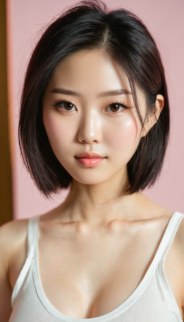 Tags: 21872187, SDXL
{"3": {"inputs": {"seed": 194834379468200, "steps": 64, "cfg": 7.58, "sampler_name": "dpmpp_2m", "scheduler": "karras", "denoise": 1.0, "model": ["27", 0], "positive": ["6", 0], "negative": ["7", 0], "latent_image": ["5", 0]}, "class_type": "KSampler"}, "4": {"inputs": {"ckpt_name": "juggernautxl.safetensors"}, "class_type": "CheckpointLoaderSimple"}, "5": {"inputs": {"width": 768, "height": 1344, "batch_size": 1}, "class_type": "EmptyLatentImage"}, "6": {"inputs": {"text": "22 year old girl, (taiwanese:1.05), (chinese:1.11), (sexy lips:1.09), (slim:1.07), (idol:1.14), (temptress:1.03), (double eyelids:0.96), (detailed face:1.12), (pale skin:0.99), (cute:1.00), (seductive facial expression:1.03), (seductive pose:0.99), (eyelashes:1.08), (blush:1.00), (in a seductive pose:1.09), (large perky breasts:1.06), (cleavage:0.99), (thigh gap:0.98), (white tanktop:1.12), busy street, (soft lighting:1.05), (portra:1.09), (candid cinema:1.08), (natural looking skin:1.02), (textured skin:1.05), (RAW:1.00), (film:1.03), (skin fuzz:1.02), (detailed skin:1.03)", "clip": ["27", 1]}, "class_type": "CLIPTextEncode"}, "7": {"inputs": {"text": "(twisted:1.13), (bad hands:1.07), (low resolution:1.10), (watermark:1.05), (distorted:1.14), (worst quality:1.13), (open mouth:1.09)", "clip": ["27", 1]}, "class_type": "CLIPTextEncode"}, "8": {"inputs": {"samples": ["3", 0], "vae": ["4", 2]}, "class_type": "VAEDecode"}, "25": {"inputs": {"lora_name": "nudify_xl.safetensors", "strength_model": 0.04, "strength_clip": 0.26, "model": ["4", 0], "clip": ["4", 1]}, "class_type": "LoraLoader"}, "26": {"inputs": {"lora_name": "shirtlift_SDXL_v2.safetensors", "strength_model": 0.04, "strength_clip": 0.17, "model": ["25", 0], "clip": ["25", 1]}, "class_type": "LoraLoader"}, "27": {"inputs": {"lora_name": "PerfectEyesXL.safetensors", "strength_model": 0.09, "strength_clip": 0.05, "model": ["26", 0], "clip": ["26", 1]}, "class_type": "LoraLoader"}, "30": {"inputs": {"model_name": "4x_NMKD-Superscale-SP_178000_G.pth"}, "class_type": "UpscaleModelLoader"}, "31": {"inputs": {"upscale_model": ["30", 0], "image": ["8", 0]}, "class_type": "ImageUpscaleWithModel"}, "32": {"inputs": {"upscale_method": "lanczos", "scale_by": 0.5, "image": ["31", 0]}, "class_type": "ImageScaleBy"}, "33": {"inputs": {"pixels": ["32", 0], "vae": ["4", 2]}, "class_type": "VAEEncode"}, "34": {"inputs": {"seed": 194834379468200, "steps": 64, "cfg": 7.58, "sampler_name": "dpmpp_2m", "scheduler": "karras", "denoise": 0.3, "model": ["27", 0], "positive": ["6", 0], "negative": ["7", 0], "latent_image": ["33", 0]}, "class_type": "KSampler"}, "36": {"inputs": {"samples": ["34", 0], "vae": ["4", 2]}, "class_type": "VAEDecode"}, "39": {"inputs": {"filename_prefix": "comfyapi-1732195065384", "images": ["36", 0]}, "class_type": "SaveImage"}}