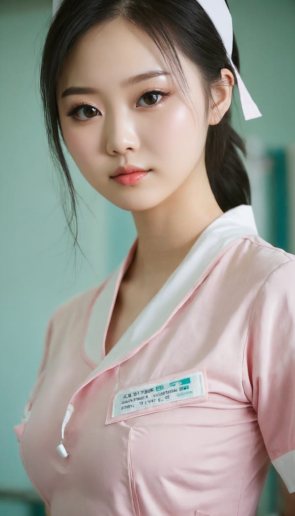 Tags: 21872187, SDXL
{"3": {"inputs": {"seed": 637442710832466, "steps": 32, "cfg": 6.47, "sampler_name": "dpmpp_2m", "scheduler": "karras", "denoise": 1.0, "model": ["27", 0], "positive": ["6", 0], "negative": ["7", 0], "latent_image": ["5", 0]}, "class_type": "KSampler"}, "4": {"inputs": {"ckpt_name": "juggernautxl.safetensors"}, "class_type": "CheckpointLoaderSimple"}, "5": {"inputs": {"width": 768, "height": 1344, "batch_size": 1}, "class_type": "EmptyLatentImage"}, "6": {"inputs": {"text": "19 year old girl, (chinese:1.11), (russian:1.13), (seductive pose:0.97), (double eyelids:0.97), (eyelashes:1.11), (pale skin:0.98), (detailed face:1.12), (slim:0.96), (seductive facial expression:1.02), (blush:1.13), (cute:1.09), (sexy lips:1.01), (temptress:0.99), (idol:1.10), (beautiful eyes:0.98), (in a seductive pose:1.03), (large perky breasts:0.99), (cleavage:1.05), (thigh gap:0.99), (nurse in uniform:1.11) working in a hospital ward, (detailed skin:1.07), (natural looking skin:1.01), (film:1.03), (RAW:1.08), (soft lighting:1.03), (textured skin:1.02), (skin fuzz:1.04), (candid cinema:1.00), (portra:1.06)", "clip": ["27", 1]}, "class_type": "CLIPTextEncode"}, "7": {"inputs": {"text": "(bad hands:1.12), (low resolution:1.06), (distorted:1.09), (twisted:1.08), (open mouth:1.06), (worst quality:1.06), (watermark:1.07)", "clip": ["27", 1]}, "class_type": "CLIPTextEncode"}, "8": {"inputs": {"samples": ["3", 0], "vae": ["4", 2]}, "class_type": "VAEDecode"}, "25": {"inputs": {"lora_name": "nudify_xl.safetensors", "strength_model": 0.11, "strength_clip": 0.06, "model": ["4", 0], "clip": ["4", 1]}, "class_type": "LoraLoader"}, "26": {"inputs": {"lora_name": "shirtlift_SDXL_v2.safetensors", "strength_model": 0.08, "strength_clip": 0.09, "model": ["25", 0], "clip": ["25", 1]}, "class_type": "LoraLoader"}, "27": {"inputs": {"lora_name": "PerfectEyesXL.safetensors", "strength_model": 0.01, "strength_clip": 0.08, "model": ["26", 0], "clip": ["26", 1]}, "class_type": "LoraLoader"}, "30": {"inputs": {"model_name": "4x_NMKD-Superscale-SP_178000_G.pth"}, "class_type": "UpscaleModelLoader"}, "31": {"inputs": {"upscale_model": ["30", 0], "image": ["8", 0]}, "class_type": "ImageUpscaleWithModel"}, "32": {"inputs": {"upscale_method": "lanczos", "scale_by": 0.5, "image": ["31", 0]}, "class_type": "ImageScaleBy"}, "33": {"inputs": {"pixels": ["32", 0], "vae": ["4", 2]}, "class_type": "VAEEncode"}, "34": {"inputs": {"seed": 637442710832466, "steps": 32, "cfg": 6.47, "sampler_name": "dpmpp_2m", "scheduler": "karras", "denoise": 0.3, "model": ["27", 0], "positive": ["6", 0], "negative": ["7", 0], "latent_image": ["33", 0]}, "class_type": "KSampler"}, "36": {"inputs": {"samples": ["34", 0], "vae": ["4", 2]}, "class_type": "VAEDecode"}, "39": {"inputs": {"filename_prefix": "comfyapi-1716739684167", "images": ["36", 0]}, "class_type": "SaveImage"}}