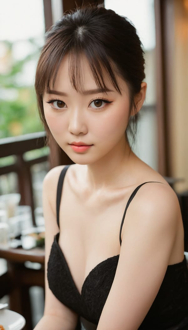 Tags: 21872187, SDXL
{"3": {"inputs": {"seed": 959419428817592, "steps": 64, "cfg": 5.6, "sampler_name": "dpmpp_2m", "scheduler": "karras", "denoise": 1.0, "model": ["27", 0], "positive": ["6", 0], "negative": ["7", 0], "latent_image": ["5", 0]}, "class_type": "KSampler"}, "4": {"inputs": {"ckpt_name": "juggernautxl.safetensors"}, "class_type": "CheckpointLoaderSimple"}, "5": {"inputs": {"width": 768, "height": 1344, "batch_size": 1}, "class_type": "EmptyLatentImage"}, "6": {"inputs": {"text": "25 year old girl, (japanese:0.95), (ukrainian:0.97), (chinese:1.07), (beautiful eyes:1.04), (detailed face:0.95), (blush:1.07), (seductive pose:1.00), (seductive facial expression:0.95), (cute:0.95), (double eyelids:1.02), (idol:1.07), (pale skin:1.10), (slim:1.11), (sexy lips:1.08), (eyelashes:0.96), (perky ass:1.09), (exposed ass:1.00), (looking back:0.99), (sexy ass:1.09), (thigh gap:1.11), (wearing a little black dress:0.97) at a fine dining restaurant, (portra:1.06), (textured skin:1.02), (RAW:1.00), (natural looking skin:1.07), (candid cinema:1.00), (soft lighting:1.08), (film:1.02), (skin fuzz:1.05)", "clip": ["27", 1]}, "class_type": "CLIPTextEncode"}, "7": {"inputs": {"text": "(open mouth:1.13), (watermark:1.11), (worst quality:1.07), (distorted:1.14), (low resolution:1.09), (twisted:1.10), (bad hands:1.08)", "clip": ["27", 1]}, "class_type": "CLIPTextEncode"}, "8": {"inputs": {"samples": ["3", 0], "vae": ["4", 2]}, "class_type": "VAEDecode"}, "25": {"inputs": {"lora_name": "nudify_xl.safetensors", "strength_model": 0.32, "strength_clip": 0.1, "model": ["4", 0], "clip": ["4", 1]}, "class_type": "LoraLoader"}, "26": {"inputs": {"lora_name": "shirtlift_SDXL_v2.safetensors", "strength_model": 0.01, "strength_clip": 0.14, "model": ["25", 0], "clip": ["25", 1]}, "class_type": "LoraLoader"}, "27": {"inputs": {"lora_name": "PerfectEyesXL.safetensors", "strength_model": 0.08, "strength_clip": 0.08, "model": ["26", 0], "clip": ["26", 1]}, "class_type": "LoraLoader"}, "30": {"inputs": {"model_name": "4x_NMKD-Superscale-SP_178000_G.pth"}, "class_type": "UpscaleModelLoader"}, "31": {"inputs": {"upscale_model": ["30", 0], "image": ["8", 0]}, "class_type": "ImageUpscaleWithModel"}, "32": {"inputs": {"upscale_method": "lanczos", "scale_by": 0.5, "image": ["31", 0]}, "class_type": "ImageScaleBy"}, "33": {"inputs": {"pixels": ["32", 0], "vae": ["4", 2]}, "class_type": "VAEEncode"}, "34": {"inputs": {"seed": 959419428817592, "steps": 64, "cfg": 5.6, "sampler_name": "dpmpp_2m", "scheduler": "karras", "denoise": 0.3, "model": ["27", 0], "positive": ["6", 0], "negative": ["7", 0], "latent_image": ["33", 0]}, "class_type": "KSampler"}, "36": {"inputs": {"samples": ["34", 0], "vae": ["4", 2]}, "class_type": "VAEDecode"}, "39": {"inputs": {"filename_prefix": "comfyapi-1728004657664", "images": ["36", 0]}, "class_type": "SaveImage"}}