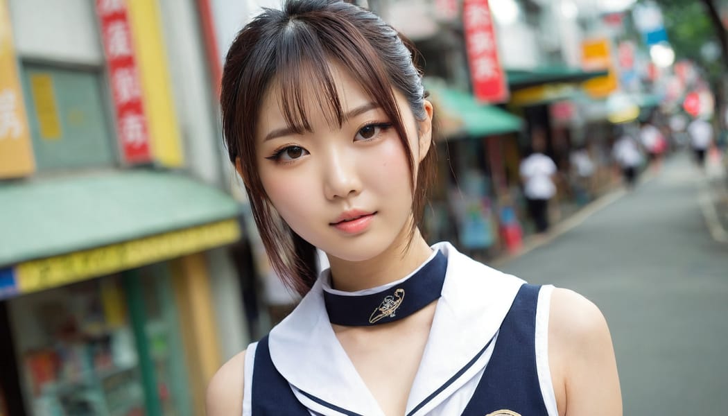 Tags: 21872187, SDXL
{"3": {"inputs": {"seed": 419370583616883, "steps": 32, "cfg": 5.12, "sampler_name": "dpmpp_2m", "scheduler": "karras", "denoise": 1.0, "model": ["27", 0], "positive": ["6", 0], "negative": ["7", 0], "latent_image": ["5", 0]}, "class_type": "KSampler"}, "4": {"inputs": {"ckpt_name": "juggernautxl.safetensors"}, "class_type": "CheckpointLoaderSimple"}, "5": {"inputs": {"width": 1344, "height": 768, "batch_size": 1}, "class_type": "EmptyLatentImage"}, "6": {"inputs": {"text": "26 year old girl, (taiwanese:1.12), (japanese:1.08), (seductive facial expression:1.09), (blush:0.97), (idol:1.04), (slim:1.14), (pale skin:1.09), (detailed face:0.95), (temptress:1.01), (double eyelids:1.12), (seductive pose:1.00), (cute:1.14), (eyelashes:1.11), (sexy lips:1.14), (beautiful eyes:1.03), (in a seductive pose:1.08), (large perky breasts:0.99), (cleavage:1.10), (thigh gap:1.06), (school uniform:1.01), choker, busy street, (detailed skin:1.07), (portra:1.02), (candid cinema:1.05), (RAW:1.00), (natural looking skin:1.06), (skin fuzz:1.03), (soft lighting:1.05), (textured skin:1.07), (film:1.06)", "clip": ["27", 1]}, "class_type": "CLIPTextEncode"}, "7": {"inputs": {"text": "(worst quality:1.07), (twisted:1.06), (bad hands:1.07), (watermark:1.13), (low resolution:1.08), (open mouth:1.09)", "clip": ["27", 1]}, "class_type": "CLIPTextEncode"}, "8": {"inputs": {"samples": ["3", 0], "vae": ["4", 2]}, "class_type": "VAEDecode"}, "25": {"inputs": {"lora_name": "nudify_xl.safetensors", "strength_model": 0.01, "strength_clip": 0.3, "model": ["4", 0], "clip": ["4", 1]}, "class_type": "LoraLoader"}, "26": {"inputs": {"lora_name": "shirtlift_SDXL_v2.safetensors", "strength_model": 0.13, "strength_clip": 0.16, "model": ["25", 0], "clip": ["25", 1]}, "class_type": "LoraLoader"}, "27": {"inputs": {"lora_name": "PerfectEyesXL.safetensors", "strength_model": 0.15, "strength_clip": 0.17, "model": ["26", 0], "clip": ["26", 1]}, "class_type": "LoraLoader"}, "30": {"inputs": {"model_name": "4x_NMKD-Superscale-SP_178000_G.pth"}, "class_type": "UpscaleModelLoader"}, "31": {"inputs": {"upscale_model": ["30", 0], "image": ["8", 0]}, "class_type": "ImageUpscaleWithModel"}, "32": {"inputs": {"upscale_method": "lanczos", "scale_by": 0.5, "image": ["31", 0]}, "class_type": "ImageScaleBy"}, "33": {"inputs": {"pixels": ["32", 0], "vae": ["4", 2]}, "class_type": "VAEEncode"}, "34": {"inputs": {"seed": 419370583616883, "steps": 32, "cfg": 5.12, "sampler_name": "dpmpp_2m", "scheduler": "karras", "denoise": 0.3, "model": ["27", 0], "positive": ["6", 0], "negative": ["7", 0], "latent_image": ["33", 0]}, "class_type": "KSampler"}, "36": {"inputs": {"samples": ["34", 0], "vae": ["4", 2]}, "class_type": "VAEDecode"}, "39": {"inputs": {"filename_prefix": "comfyapi-1726833926653", "images": ["36", 0]}, "class_type": "SaveImage"}}