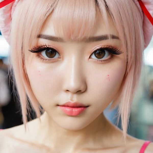 Tags: 21872187, SDXL
{"3": {"inputs": {"seed": 688635575796286, "steps": 64, "cfg": 5.67, "sampler_name": "dpmpp_2m", "scheduler": "karras", "denoise": 1.0, "model": ["27", 0], "positive": ["6", 0], "negative": ["7", 0], "latent_image": ["5", 0]}, "class_type": "KSampler"}, "4": {"inputs": {"ckpt_name": "juggernautxl.safetensors"}, "class_type": "CheckpointLoaderSimple"}, "5": {"inputs": {"width": 1024, "height": 1024, "batch_size": 1}, "class_type": "EmptyLatentImage"}, "6": {"inputs": {"text": "28 year old girl, (chinese:1.10), (russian:0.99), (korean:0.97), (sexy lips:0.96), (slim:1.09), (seductive pose:1.11), (eyelashes:1.11), (blush:1.05), (detailed face:1.02), (seductive facial expression:1.12), (pale skin:1.00), (temptress:1.10), (cute:0.96), (beautiful eyes:1.04), (double eyelids:0.97), (perky ass:0.97), (exposed ass:1.10), (looking back:1.03), (sexy ass:1.11), (thigh gap:1.05), (in a cosplay:1.04) at comiket posing for camera, (natural looking skin:1.05), (RAW:1.02), (detailed skin:1.04), (film:1.05), (skin fuzz:1.07), (candid cinema:1.00), (portra:1.02), (soft lighting:1.08), (textured skin:1.00)", "clip": ["27", 1]}, "class_type": "CLIPTextEncode"}, "7": {"inputs": {"text": "(low resolution:1.12), (twisted:1.12), (worst quality:1.14), (watermark:1.09), (distorted:1.10), (bad hands:1.13), (open mouth:1.12)", "clip": ["27", 1]}, "class_type": "CLIPTextEncode"}, "8": {"inputs": {"samples": ["3", 0], "vae": ["4", 2]}, "class_type": "VAEDecode"}, "25": {"inputs": {"lora_name": "nudify_xl.safetensors", "strength_model": 0.31, "strength_clip": 0.21, "model": ["4", 0], "clip": ["4", 1]}, "class_type": "LoraLoader"}, "26": {"inputs": {"lora_name": "shirtlift_SDXL_v2.safetensors", "strength_model": 0.05, "strength_clip": 0.05, "model": ["25", 0], "clip": ["25", 1]}, "class_type": "LoraLoader"}, "27": {"inputs": {"lora_name": "PerfectEyesXL.safetensors", "strength_model": 0.19, "strength_clip": 0.04, "model": ["26", 0], "clip": ["26", 1]}, "class_type": "LoraLoader"}, "30": {"inputs": {"model_name": "4x_NMKD-Superscale-SP_178000_G.pth"}, "class_type": "UpscaleModelLoader"}, "31": {"inputs": {"upscale_model": ["30", 0], "image": ["8", 0]}, "class_type": "ImageUpscaleWithModel"}, "32": {"inputs": {"upscale_method": "lanczos", "scale_by": 0.5, "image": ["31", 0]}, "class_type": "ImageScaleBy"}, "33": {"inputs": {"pixels": ["32", 0], "vae": ["4", 2]}, "class_type": "VAEEncode"}, "34": {"inputs": {"seed": 688635575796286, "steps": 64, "cfg": 5.67, "sampler_name": "dpmpp_2m", "scheduler": "karras", "denoise": 0.3, "model": ["27", 0], "positive": ["6", 0], "negative": ["7", 0], "latent_image": ["33", 0]}, "class_type": "KSampler"}, "36": {"inputs": {"samples": ["34", 0], "vae": ["4", 2]}, "class_type": "VAEDecode"}, "39": {"inputs": {"filename_prefix": "comfyapi-1734740628393", "images": ["36", 0]}, "class_type": "SaveImage"}}