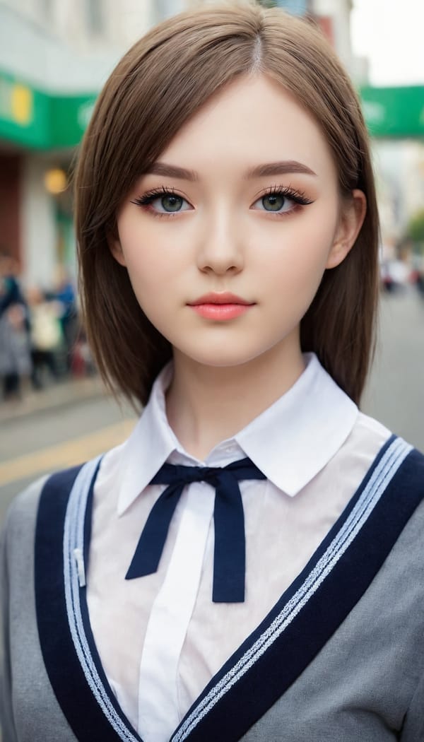 Tags: 21872187, SDXL
{"3": {"inputs": {"seed": 181848901349325, "steps": 64, "cfg": 6.2, "sampler_name": "dpmpp_2m", "scheduler": "karras", "denoise": 1.0, "model": ["27", 0], "positive": ["6", 0], "negative": ["7", 0], "latent_image": ["5", 0]}, "class_type": "KSampler"}, "4": {"inputs": {"ckpt_name": "juggernautXL_v8Rundiffusion.safetensors"}, "class_type": "CheckpointLoaderSimple"}, "5": {"inputs": {"width": 768, "height": 1344, "batch_size": 1}, "class_type": "EmptyLatentImage"}, "6": {"inputs": {"text": "22 year old girl, (irish:1.06), (ukrainian:1.05), (russian:1.02), (japanese:0.96), (idol:1.06), (blush:0.97), (beautiful eyes:1.13), (eyelashes:1.08), (cute:1.11), (detailed face:0.96), (double eyelids:1.05), (seductive pose:1.03), (temptress:1.11), (slim:1.11), (sexy lips:1.07), (pale skin:0.95), (in a seductive pose:1.08), (large perky breasts:1.08), (cleavage:0.98), (thigh gap:1.06), (school uniform:1.10), choker, busy street, (detailed skin:1.07), (natural looking skin:1.06), (film:1.04), (textured skin:1.05), (RAW:1.01), (portra:1.04), (skin fuzz:1.03), (candid cinema:1.07), (soft lighting:1.09)", "clip": ["27", 1]}, "class_type": "CLIPTextEncode"}, "7": {"inputs": {"text": "(open mouth:1.07), (watermark:1.08), (distorted:1.13), (twisted:1.12), (bad hands:1.06), (worst quality:1.08), (low resolution:1.06)", "clip": ["27", 1]}, "class_type": "CLIPTextEncode"}, "8": {"inputs": {"samples": ["3", 0], "vae": ["4", 2]}, "class_type": "VAEDecode"}, "25": {"inputs": {"lora_name": "nudify_xl.safetensors", "strength_model": 0.14, "strength_clip": 0.16, "model": ["4", 0], "clip": ["4", 1]}, "class_type": "LoraLoader"}, "26": {"inputs": {"lora_name": "shirtlift_SDXL_v2.safetensors", "strength_model": 0.01, "strength_clip": 0.16, "model": ["25", 0], "clip": ["25", 1]}, "class_type": "LoraLoader"}, "27": {"inputs": {"lora_name": "PerfectEyesXL.safetensors", "strength_model": 0.09, "strength_clip": 0.14, "model": ["26", 0], "clip": ["26", 1]}, "class_type": "LoraLoader"}, "30": {"inputs": {"model_name": "4x_NMKD-Superscale-SP_178000_G.pth"}, "class_type": "UpscaleModelLoader"}, "31": {"inputs": {"upscale_model": ["30", 0], "image": ["8", 0]}, "class_type": "ImageUpscaleWithModel"}, "32": {"inputs": {"upscale_method": "lanczos", "scale_by": 0.5, "image": ["31", 0]}, "class_type": "ImageScaleBy"}, "33": {"inputs": {"pixels": ["32", 0], "vae": ["4", 2]}, "class_type": "VAEEncode"}, "34": {"inputs": {"seed": 181848901349325, "steps": 64, "cfg": 6.2, "sampler_name": "dpmpp_2m", "scheduler": "karras", "denoise": 0.3, "model": ["27", 0], "positive": ["6", 0], "negative": ["7", 0], "latent_image": ["33", 0]}, "class_type": "KSampler"}, "36": {"inputs": {"samples": ["34", 0], "vae": ["4", 2]}, "class_type": "VAEDecode"}, "39": {"inputs": {"filename_prefix": "comfyapi-1707358196704", "images": ["36", 0]}, "class_type": "SaveImage"}}