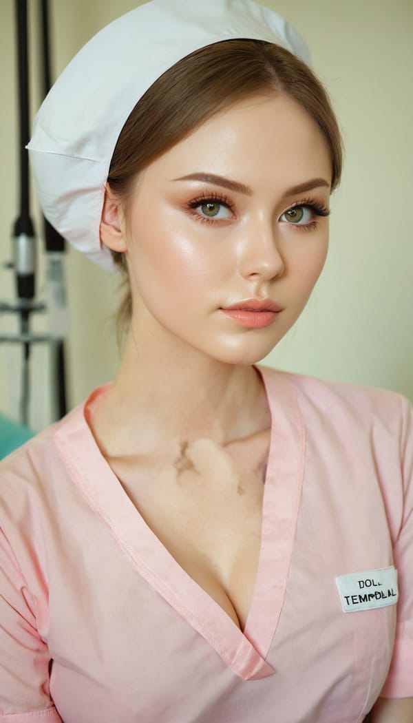 Tags: 21872187, SDXL
{"3": {"inputs": {"seed": 504278005728863, "steps": 32, "cfg": 7.55, "sampler_name": "dpmpp_2m", "scheduler": "karras", "denoise": 1.0, "model": ["27", 0], "positive": ["6", 0], "negative": ["7", 0], "latent_image": ["5", 0]}, "class_type": "KSampler"}, "4": {"inputs": {"ckpt_name": "juggernautxl.safetensors"}, "class_type": "CheckpointLoaderSimple"}, "5": {"inputs": {"width": 768, "height": 1344, "batch_size": 1}, "class_type": "EmptyLatentImage"}, "6": {"inputs": {"text": "28 year old girl, (russian:1.00), (slim:1.06), (seductive facial expression:0.95), (sexy lips:1.05), (beautiful eyes:0.97), (cute:1.08), (pale skin:1.06), (detailed face:1.08), (seductive pose:1.01), (double eyelids:1.13), (idol:1.11), (temptress:0.99), (blush:1.11), (eyelashes:1.09), (in a seductive pose:1.10), (large perky breasts:1.03), (cleavage:1.02), (thigh gap:1.05), (nurse in uniform:1.11) working in a hospital ward, (candid cinema:1.02), (film:1.09), (detailed skin:1.02), (natural looking skin:1.02), (textured skin:1.01), (portra:1.08), (RAW:1.04), (soft lighting:1.01), (skin fuzz:1.02)", "clip": ["27", 1]}, "class_type": "CLIPTextEncode"}, "7": {"inputs": {"text": "(worst quality:1.13), (low resolution:1.07), (open mouth:1.10), (twisted:1.06), (distorted:1.08), (watermark:1.13), (bad hands:1.13)", "clip": ["27", 1]}, "class_type": "CLIPTextEncode"}, "8": {"inputs": {"samples": ["3", 0], "vae": ["4", 2]}, "class_type": "VAEDecode"}, "25": {"inputs": {"lora_name": "nudify_xl.safetensors", "strength_model": 0.37, "strength_clip": 0.01, "model": ["4", 0], "clip": ["4", 1]}, "class_type": "LoraLoader"}, "26": {"inputs": {"lora_name": "shirtlift_SDXL_v2.safetensors", "strength_model": 0.0, "strength_clip": 0.02, "model": ["25", 0], "clip": ["25", 1]}, "class_type": "LoraLoader"}, "27": {"inputs": {"lora_name": "PerfectEyesXL.safetensors", "strength_model": 0.07, "strength_clip": 0.1, "model": ["26", 0], "clip": ["26", 1]}, "class_type": "LoraLoader"}, "30": {"inputs": {"model_name": "4x_NMKD-Superscale-SP_178000_G.pth"}, "class_type": "UpscaleModelLoader"}, "31": {"inputs": {"upscale_model": ["30", 0], "image": ["8", 0]}, "class_type": "ImageUpscaleWithModel"}, "32": {"inputs": {"upscale_method": "lanczos", "scale_by": 0.5, "image": ["31", 0]}, "class_type": "ImageScaleBy"}, "33": {"inputs": {"pixels": ["32", 0], "vae": ["4", 2]}, "class_type": "VAEEncode"}, "34": {"inputs": {"seed": 504278005728863, "steps": 32, "cfg": 7.55, "sampler_name": "dpmpp_2m", "scheduler": "karras", "denoise": 0.3, "model": ["27", 0], "positive": ["6", 0], "negative": ["7", 0], "latent_image": ["33", 0]}, "class_type": "KSampler"}, "36": {"inputs": {"samples": ["34", 0], "vae": ["4", 2]}, "class_type": "VAEDecode"}, "39": {"inputs": {"filename_prefix": "comfyapi-1731817197319", "images": ["36", 0]}, "class_type": "SaveImage"}}