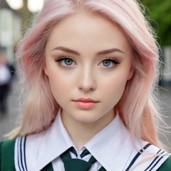 Tags: 21872187, SDXL
{"3": {"inputs": {"seed": 737461543354468, "steps": 32, "cfg": 6.09, "sampler_name": "dpmpp_2m", "scheduler": "karras", "denoise": 1.0, "model": ["27", 0], "positive": ["6", 0], "negative": ["7", 0], "latent_image": ["5", 0]}, "class_type": "KSampler"}, "4": {"inputs": {"ckpt_name": "juggernautxl.safetensors"}, "class_type": "CheckpointLoaderSimple"}, "5": {"inputs": {"width": 1024, "height": 1024, "batch_size": 1}, "class_type": "EmptyLatentImage"}, "6": {"inputs": {"text": "26 year old girl, (irish:1.14), (beautiful eyes:0.99), (detailed face:1.13), (double eyelids:1.06), (idol:1.14), (sexy lips:0.96), (seductive facial expression:1.10), (eyelashes:1.14), (pale skin:1.00), (blush:1.09), (seductive pose:1.01), (slim:0.97), (temptress:1.14), (cute:0.97), (in a seductive pose:1.12), (large perky breasts:1.13), (cleavage:0.99), (thigh gap:0.96), (school uniform:1.09), choker, busy street, (soft lighting:1.02), (film:1.02), (detailed skin:1.05), (RAW:1.02), (natural looking skin:1.03), (skin fuzz:1.07), (portra:1.01), (candid cinema:1.01), (textured skin:1.09)", "clip": ["27", 1]}, "class_type": "CLIPTextEncode"}, "7": {"inputs": {"text": "(open mouth:1.07), (twisted:1.07), (bad hands:1.11), (distorted:1.14), (worst quality:1.14), (low resolution:1.09)", "clip": ["27", 1]}, "class_type": "CLIPTextEncode"}, "8": {"inputs": {"samples": ["3", 0], "vae": ["4", 2]}, "class_type": "VAEDecode"}, "25": {"inputs": {"lora_name": "nudify_xl.safetensors", "strength_model": 0.37, "strength_clip": 0.11, "model": ["4", 0], "clip": ["4", 1]}, "class_type": "LoraLoader"}, "26": {"inputs": {"lora_name": "shirtlift_SDXL_v2.safetensors", "strength_model": 0.0, "strength_clip": 0.15, "model": ["25", 0], "clip": ["25", 1]}, "class_type": "LoraLoader"}, "27": {"inputs": {"lora_name": "PerfectEyesXL.safetensors", "strength_model": 0.13, "strength_clip": 0.18, "model": ["26", 0], "clip": ["26", 1]}, "class_type": "LoraLoader"}, "30": {"inputs": {"model_name": "4x_NMKD-Superscale-SP_178000_G.pth"}, "class_type": "UpscaleModelLoader"}, "31": {"inputs": {"upscale_model": ["30", 0], "image": ["8", 0]}, "class_type": "ImageUpscaleWithModel"}, "32": {"inputs": {"upscale_method": "lanczos", "scale_by": 0.5, "image": ["31", 0]}, "class_type": "ImageScaleBy"}, "33": {"inputs": {"pixels": ["32", 0], "vae": ["4", 2]}, "class_type": "VAEEncode"}, "34": {"inputs": {"seed": 737461543354468, "steps": 32, "cfg": 6.09, "sampler_name": "dpmpp_2m", "scheduler": "karras", "denoise": 0.3, "model": ["27", 0], "positive": ["6", 0], "negative": ["7", 0], "latent_image": ["33", 0]}, "class_type": "KSampler"}, "36": {"inputs": {"samples": ["34", 0], "vae": ["4", 2]}, "class_type": "VAEDecode"}, "39": {"inputs": {"filename_prefix": "comfyapi-1725761856281", "images": ["36", 0]}, "class_type": "SaveImage"}}