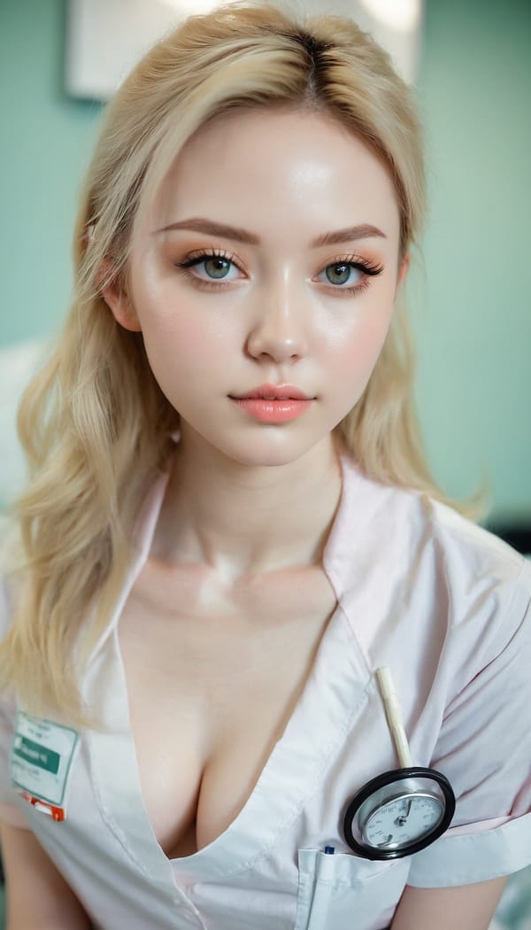 Tags: 21872187, SDXL
{"3": {"inputs": {"seed": 185313973794805, "steps": 64, "cfg": 7.48, "sampler_name": "dpmpp_2m", "scheduler": "karras", "denoise": 1.0, "model": ["27", 0], "positive": ["6", 0], "negative": ["7", 0], "latent_image": ["5", 0]}, "class_type": "KSampler"}, "4": {"inputs": {"ckpt_name": "juggernautxl.safetensors"}, "class_type": "CheckpointLoaderSimple"}, "5": {"inputs": {"width": 768, "height": 1344, "batch_size": 1}, "class_type": "EmptyLatentImage"}, "6": {"inputs": {"text": "25 year old girl, (seductive pose:0.96), (slim:1.14), (seductive facial expression:1.14), (blush:1.02), (idol:1.08), (eyelashes:0.98), (temptress:0.99), (beautiful eyes:0.97), (pale skin:1.03), (sexy lips:1.08), (detailed face:1.13), (double eyelids:1.10), (cute:1.02), (on all fours:1.14), (spreading ass cheeks:1.06), (from behind:0.95), (backboob:1.06), (nurse in uniform:1.01) working in a hospital ward, (detailed skin:1.06), (portra:1.09), (skin fuzz:1.06), (soft lighting:1.00), (film:1.03), (natural looking skin:1.04), (RAW:1.04), (textured skin:1.03), (candid cinema:1.05)", "clip": ["27", 1]}, "class_type": "CLIPTextEncode"}, "7": {"inputs": {"text": "(worst quality:1.09), (open mouth:1.09), (watermark:1.11), (bad hands:1.05), (low resolution:1.13), (distorted:1.07), (twisted:1.13)", "clip": ["27", 1]}, "class_type": "CLIPTextEncode"}, "8": {"inputs": {"samples": ["3", 0], "vae": ["4", 2]}, "class_type": "VAEDecode"}, "25": {"inputs": {"lora_name": "nudify_xl.safetensors", "strength_model": 0.01, "strength_clip": 0.32, "model": ["4", 0], "clip": ["4", 1]}, "class_type": "LoraLoader"}, "26": {"inputs": {"lora_name": "shirtlift_SDXL_v2.safetensors", "strength_model": 0.02, "strength_clip": 0.16, "model": ["25", 0], "clip": ["25", 1]}, "class_type": "LoraLoader"}, "27": {"inputs": {"lora_name": "PerfectEyesXL.safetensors", "strength_model": 0.17, "strength_clip": 0.13, "model": ["26", 0], "clip": ["26", 1]}, "class_type": "LoraLoader"}, "30": {"inputs": {"model_name": "4x_NMKD-Superscale-SP_178000_G.pth"}, "class_type": "UpscaleModelLoader"}, "31": {"inputs": {"upscale_model": ["30", 0], "image": ["8", 0]}, "class_type": "ImageUpscaleWithModel"}, "32": {"inputs": {"upscale_method": "lanczos", "scale_by": 0.5, "image": ["31", 0]}, "class_type": "ImageScaleBy"}, "33": {"inputs": {"pixels": ["32", 0], "vae": ["4", 2]}, "class_type": "VAEEncode"}, "34": {"inputs": {"seed": 185313973794805, "steps": 64, "cfg": 7.48, "sampler_name": "dpmpp_2m", "scheduler": "karras", "denoise": 0.3, "model": ["27", 0], "positive": ["6", 0], "negative": ["7", 0], "latent_image": ["33", 0]}, "class_type": "KSampler"}, "36": {"inputs": {"samples": ["34", 0], "vae": ["4", 2]}, "class_type": "VAEDecode"}, "39": {"inputs": {"filename_prefix": "comfyapi-1725423806917", "images": ["36", 0]}, "class_type": "SaveImage"}}