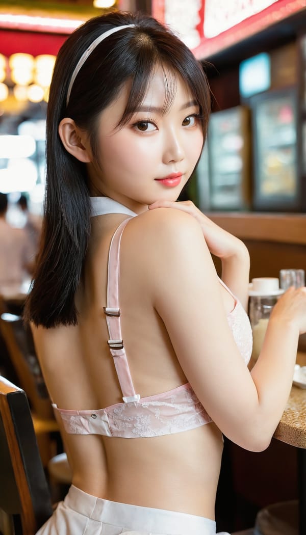 Tags: 21872187, SDXL
{"3": {"inputs": {"seed": 893424675177303, "steps": 64, "cfg": 6.7, "sampler_name": "dpmpp_2m", "scheduler": "karras", "denoise": 1.0, "model": ["27", 0], "positive": ["6", 0], "negative": ["7", 0], "latent_image": ["5", 0]}, "class_type": "KSampler"}, "4": {"inputs": {"ckpt_name": "juggernautxl.safetensors"}, "class_type": "CheckpointLoaderSimple"}, "5": {"inputs": {"width": 768, "height": 1344, "batch_size": 1}, "class_type": "EmptyLatentImage"}, "6": {"inputs": {"text": "25 year old girl, (taiwanese:1.14), (idol:1.02), (seductive pose:0.95), (detailed face:1.11), (blush:1.14), (slim:1.10), (eyelashes:1.11), (pale skin:0.97), (cute:1.11), (seductive facial expression:0.95), (temptress:1.09), (beautiful eyes:1.13), (double eyelids:0.98), (sexy lips:1.09), (perky ass:1.11), (exposed ass:1.03), (looking back:1.05), (sexy ass:1.02), (thigh gap:1.09), (a waitress in uniform:1.07) working at a restaurant, (candid cinema:1.08), (soft lighting:1.03), (natural looking skin:1.02), (textured skin:1.01), (RAW:1.00), (skin fuzz:1.05), (portra:1.02), (film:1.05), (detailed skin:1.08)", "clip": ["27", 1]}, "class_type": "CLIPTextEncode"}, "7": {"inputs": {"text": "(worst quality:1.14), (low resolution:1.05), (twisted:1.07), (watermark:1.11), (open mouth:1.09), (bad hands:1.06), (distorted:1.07)", "clip": ["27", 1]}, "class_type": "CLIPTextEncode"}, "8": {"inputs": {"samples": ["3", 0], "vae": ["4", 2]}, "class_type": "VAEDecode"}, "25": {"inputs": {"lora_name": "nudify_xl.safetensors", "strength_model": 0.24, "strength_clip": 0.27, "model": ["4", 0], "clip": ["4", 1]}, "class_type": "LoraLoader"}, "26": {"inputs": {"lora_name": "shirtlift_SDXL_v2.safetensors", "strength_model": 0.13, "strength_clip": 0.14, "model": ["25", 0], "clip": ["25", 1]}, "class_type": "LoraLoader"}, "27": {"inputs": {"lora_name": "PerfectEyesXL.safetensors", "strength_model": 0.19, "strength_clip": 0.11, "model": ["26", 0], "clip": ["26", 1]}, "class_type": "LoraLoader"}, "30": {"inputs": {"model_name": "4x_NMKD-Superscale-SP_178000_G.pth"}, "class_type": "UpscaleModelLoader"}, "31": {"inputs": {"upscale_model": ["30", 0], "image": ["8", 0]}, "class_type": "ImageUpscaleWithModel"}, "32": {"inputs": {"upscale_method": "lanczos", "scale_by": 0.5, "image": ["31", 0]}, "class_type": "ImageScaleBy"}, "33": {"inputs": {"pixels": ["32", 0], "vae": ["4", 2]}, "class_type": "VAEEncode"}, "34": {"inputs": {"seed": 893424675177303, "steps": 64, "cfg": 6.7, "sampler_name": "dpmpp_2m", "scheduler": "karras", "denoise": 0.3, "model": ["27", 0], "positive": ["6", 0], "negative": ["7", 0], "latent_image": ["33", 0]}, "class_type": "KSampler"}, "36": {"inputs": {"samples": ["34", 0], "vae": ["4", 2]}, "class_type": "VAEDecode"}, "39": {"inputs": {"filename_prefix": "comfyapi-1727954443030", "images": ["36", 0]}, "class_type": "SaveImage"}}