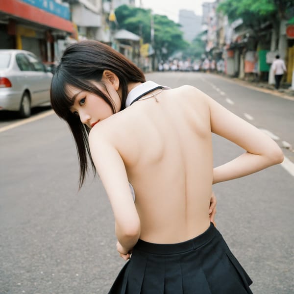 Tags: 21872187, SDXL
{"3": {"inputs": {"seed": 606262971064920, "steps": 64, "cfg": 5.17, "sampler_name": "dpmpp_2m", "scheduler": "karras", "denoise": 1.0, "model": ["27", 0], "positive": ["6", 0], "negative": ["7", 0], "latent_image": ["5", 0]}, "class_type": "KSampler"}, "4": {"inputs": {"ckpt_name": "helloworldxl.safetensors"}, "class_type": "CheckpointLoaderSimple"}, "5": {"inputs": {"width": 1024, "height": 1024, "batch_size": 1}, "class_type": "EmptyLatentImage"}, "6": {"inputs": {"text": "19 year old girl, (taiwanese:0.97), (detailed face:0.97), (eyelashes:1.13), (temptress:1.06), (blush:1.10), (double eyelids:0.97), (slim:1.07), (beautiful eyes:0.99), (cute:1.01), (pale skin:0.96), (sexy lips:1.07), (seductive facial expression:0.98), (idol:1.11), (seductive pose:1.09), (on all fours:0.95), (spreading ass cheeks:0.99), (from behind:1.12), (backboob:0.99), (school uniform:0.98), choker, busy street, (textured skin:1.06), (natural looking skin:1.01), (RAW:1.01), (candid cinema:1.01), (detailed skin:1.09), (portra:1.01), (soft lighting:1.00), (film:1.08), (skin fuzz:1.09)", "clip": ["27", 1]}, "class_type": "CLIPTextEncode"}, "7": {"inputs": {"text": "(worst quality:1.14), (distorted:1.11), (low resolution:1.06), (watermark:1.14), (bad hands:1.08), (twisted:1.08), (open mouth:1.05)", "clip": ["27", 1]}, "class_type": "CLIPTextEncode"}, "8": {"inputs": {"samples": ["3", 0], "vae": ["4", 2]}, "class_type": "VAEDecode"}, "25": {"inputs": {"lora_name": "nudify_xl.safetensors", "strength_model": 0.12, "strength_clip": 0.36, "model": ["4", 0], "clip": ["4", 1]}, "class_type": "LoraLoader"}, "26": {"inputs": {"lora_name": "shirtlift_SDXL_v2.safetensors", "strength_model": 0.18, "strength_clip": 0.06, "model": ["25", 0], "clip": ["25", 1]}, "class_type": "LoraLoader"}, "27": {"inputs": {"lora_name": "PerfectEyesXL.safetensors", "strength_model": 0.0, "strength_clip": 0.04, "model": ["26", 0], "clip": ["26", 1]}, "class_type": "LoraLoader"}, "30": {"inputs": {"model_name": "4x_NMKD-Superscale-SP_178000_G.pth"}, "class_type": "UpscaleModelLoader"}, "31": {"inputs": {"upscale_model": ["30", 0], "image": ["8", 0]}, "class_type": "ImageUpscaleWithModel"}, "32": {"inputs": {"upscale_method": "lanczos", "scale_by": 0.5, "image": ["31", 0]}, "class_type": "ImageScaleBy"}, "33": {"inputs": {"pixels": ["32", 0], "vae": ["4", 2]}, "class_type": "VAEEncode"}, "34": {"inputs": {"seed": 606262971064920, "steps": 64, "cfg": 5.17, "sampler_name": "dpmpp_2m", "scheduler": "karras", "denoise": 0.3, "model": ["27", 0], "positive": ["6", 0], "negative": ["7", 0], "latent_image": ["33", 0]}, "class_type": "KSampler"}, "36": {"inputs": {"samples": ["34", 0], "vae": ["4", 2]}, "class_type": "VAEDecode"}, "39": {"inputs": {"filename_prefix": "comfyapi-1714279990381", "images": ["36", 0]}, "class_type": "SaveImage"}}