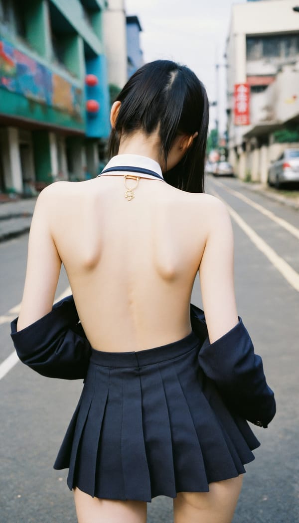 Tags: 21872187, SDXL
{"3": {"inputs": {"seed": 427767588698595, "steps": 32, "cfg": 6.46, "sampler_name": "dpmpp_2m", "scheduler": "karras", "denoise": 1.0, "model": ["27", 0], "positive": ["6", 0], "negative": ["7", 0], "latent_image": ["5", 0]}, "class_type": "KSampler"}, "4": {"inputs": {"ckpt_name": "helloworldxl.safetensors"}, "class_type": "CheckpointLoaderSimple"}, "5": {"inputs": {"width": 768, "height": 1344, "batch_size": 1}, "class_type": "EmptyLatentImage"}, "6": {"inputs": {"text": "18 year old girl, (chinese:0.97), (temptress:0.99), (double eyelids:1.10), (seductive pose:1.01), (eyelashes:1.00), (beautiful eyes:1.08), (sexy lips:1.03), (slim:1.14), (seductive facial expression:0.95), (pale skin:0.95), (detailed face:1.08), (idol:0.95), (blush:1.02), (on all fours:0.98), (spreading ass cheeks:0.95), (from behind:1.04), (backboob:0.97), (school uniform:1.11), choker, busy street, (RAW:1.02), (portra:1.03), (soft lighting:1.05), (textured skin:1.02), (detailed skin:1.06), (candid cinema:1.00), (skin fuzz:1.06), (natural looking skin:1.00), (film:1.02)", "clip": ["27", 1]}, "class_type": "CLIPTextEncode"}, "7": {"inputs": {"text": "(distorted:1.06), (watermark:1.11), (worst quality:1.13), (bad hands:1.13), (open mouth:1.11), (low resolution:1.12), (twisted:1.14)", "clip": ["27", 1]}, "class_type": "CLIPTextEncode"}, "8": {"inputs": {"samples": ["3", 0], "vae": ["4", 2]}, "class_type": "VAEDecode"}, "25": {"inputs": {"lora_name": "nudify_xl.safetensors", "strength_model": 0.11, "strength_clip": 0.21, "model": ["4", 0], "clip": ["4", 1]}, "class_type": "LoraLoader"}, "26": {"inputs": {"lora_name": "shirtlift_SDXL_v2.safetensors", "strength_model": 0.13, "strength_clip": 0.12, "model": ["25", 0], "clip": ["25", 1]}, "class_type": "LoraLoader"}, "27": {"inputs": {"lora_name": "PerfectEyesXL.safetensors", "strength_model": 0.04, "strength_clip": 0.12, "model": ["26", 0], "clip": ["26", 1]}, "class_type": "LoraLoader"}, "30": {"inputs": {"model_name": "4x_NMKD-Superscale-SP_178000_G.pth"}, "class_type": "UpscaleModelLoader"}, "31": {"inputs": {"upscale_model": ["30", 0], "image": ["8", 0]}, "class_type": "ImageUpscaleWithModel"}, "32": {"inputs": {"upscale_method": "lanczos", "scale_by": 0.5, "image": ["31", 0]}, "class_type": "ImageScaleBy"}, "33": {"inputs": {"pixels": ["32", 0], "vae": ["4", 2]}, "class_type": "VAEEncode"}, "34": {"inputs": {"seed": 427767588698595, "steps": 32, "cfg": 6.46, "sampler_name": "dpmpp_2m", "scheduler": "karras", "denoise": 0.3, "model": ["27", 0], "positive": ["6", 0], "negative": ["7", 0], "latent_image": ["33", 0]}, "class_type": "KSampler"}, "36": {"inputs": {"samples": ["34", 0], "vae": ["4", 2]}, "class_type": "VAEDecode"}, "39": {"inputs": {"filename_prefix": "comfyapi-1717271852025", "images": ["36", 0]}, "class_type": "SaveImage"}}