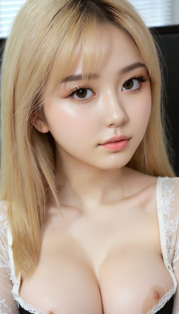 Tags: 21872187, SDXL
{"3": {"inputs": {"seed": 820015813274464, "steps": 32, "cfg": 7.96, "sampler_name": "dpmpp_2m", "scheduler": "karras", "denoise": 1.0, "model": ["27", 0], "positive": ["6", 0], "negative": ["7", 0], "latent_image": ["5", 0]}, "class_type": "KSampler"}, "4": {"inputs": {"ckpt_name": "juggernautxl.safetensors"}, "class_type": "CheckpointLoaderSimple"}, "5": {"inputs": {"width": 768, "height": 1344, "batch_size": 1}, "class_type": "EmptyLatentImage"}, "6": {"inputs": {"text": "21 year old girl, (blush:0.98), (seductive facial expression:1.04), (eyelashes:1.09), (temptress:1.07), (slim:1.03), (seductive pose:1.02), (sexy lips:1.10), (double eyelids:1.08), (idol:0.97), (pale skin:0.95), (beautiful eyes:0.99), (detailed face:0.98), (cute:1.13), (in a seductive pose:0.99), (large perky breasts:0.97), (cleavage:1.12), (thigh gap:1.04), (an office lady:1.10), (RAW:1.01), (soft lighting:1.09), (film:1.02), (candid cinema:1.00), (detailed skin:1.04), (natural looking skin:1.01), (portra:1.08), (textured skin:1.01), (skin fuzz:1.09)", "clip": ["27", 1]}, "class_type": "CLIPTextEncode"}, "7": {"inputs": {"text": "(open mouth:1.07), (worst quality:1.05), (bad hands:1.09), (twisted:1.11), (distorted:1.11), (low resolution:1.14), (watermark:1.09)", "clip": ["27", 1]}, "class_type": "CLIPTextEncode"}, "8": {"inputs": {"samples": ["3", 0], "vae": ["4", 2]}, "class_type": "VAEDecode"}, "25": {"inputs": {"lora_name": "nudify_xl.safetensors", "strength_model": 0.25, "strength_clip": 0.26, "model": ["4", 0], "clip": ["4", 1]}, "class_type": "LoraLoader"}, "26": {"inputs": {"lora_name": "shirtlift_SDXL_v2.safetensors", "strength_model": 0.19, "strength_clip": 0.12, "model": ["25", 0], "clip": ["25", 1]}, "class_type": "LoraLoader"}, "27": {"inputs": {"lora_name": "PerfectEyesXL.safetensors", "strength_model": 0.07, "strength_clip": 0.08, "model": ["26", 0], "clip": ["26", 1]}, "class_type": "LoraLoader"}, "30": {"inputs": {"model_name": "4x_NMKD-Superscale-SP_178000_G.pth"}, "class_type": "UpscaleModelLoader"}, "31": {"inputs": {"upscale_model": ["30", 0], "image": ["8", 0]}, "class_type": "ImageUpscaleWithModel"}, "32": {"inputs": {"upscale_method": "lanczos", "scale_by": 0.5, "image": ["31", 0]}, "class_type": "ImageScaleBy"}, "33": {"inputs": {"pixels": ["32", 0], "vae": ["4", 2]}, "class_type": "VAEEncode"}, "34": {"inputs": {"seed": 820015813274464, "steps": 32, "cfg": 7.96, "sampler_name": "dpmpp_2m", "scheduler": "karras", "denoise": 0.3, "model": ["27", 0], "positive": ["6", 0], "negative": ["7", 0], "latent_image": ["33", 0]}, "class_type": "KSampler"}, "36": {"inputs": {"samples": ["34", 0], "vae": ["4", 2]}, "class_type": "VAEDecode"}, "39": {"inputs": {"filename_prefix": "comfyapi-1724977556548", "images": ["36", 0]}, "class_type": "SaveImage"}}